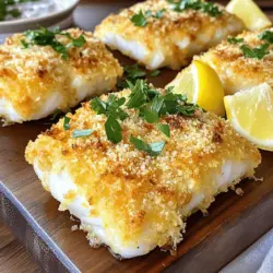 Panko Parmesan Crusted Baked Cod Einfaches Rezept