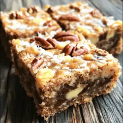 Für die leckeren Knock You Naked Bars brauchst du folgende Zutaten: - 1 Tasse ungesalzene Butter, geschmolzen - 1 Tasse brauner Zucker, fest gepackt - 1 Tasse Kristallzucker - 4 große Eier - 2 Teelöffel Vanilleextrakt - 2 Tassen Weizenmehl - 1 Tasse Haferflocken (altmodisch) - 1 Teelöffel Backpulver - ½ Teelöffel Natron - ½ Teelöffel Salz - 1 Tasse halbsüße Schokoladenstückchen - 1 Tasse Kokosraspeln - 1 Tasse gehackte Pekannüsse oder Walnüsse (optional) Diese Zutaten sind einfach zu finden und machen das Rezept besonders lecker. Es gibt einige Ersatzstoffe, die du verwenden kannst: - Statt ungesalzener Butter kannst du Kokosöl nehmen. - Verwende Erdnussbutter anstelle der normalen Butter für einen nussigen Geschmack. - Du kannst auch Honig oder Ahornsirup anstelle von Kristallzucker verwenden. - Für eine glutenfreie Variante nutze glutenfreies Mehl und Hafer. Diese Alternativen sind perfekt, wenn du spezielle Diäten oder Vorlieben hast. Eine Portion (1 Riegel) enthält etwa: - Kalorien: 200-250 - Fett: 10-15 g - Kohlenhydrate: 30-35 g - Protein: 3-4 g Die Nährwerte können leicht variieren, je nach verwendeten Zutaten. Diese Bars sind ein süßer Snack, also genieße sie in Maßen. Um perfekte Knock You Naked Bars zu machen, folge diesen Schritten genau. Zuerst heize deinen Ofen auf 175°C vor. Fette eine Backform von 23x33 cm ein oder lege sie mit Backpapier aus. In einer großen Schüssel vermischst du geschmolzene Butter, braunen Zucker und Kristallzucker. Schlage diese Mischung glatt. Füge dann die Eier einzeln hinzu und rühre gut um. Gib den Vanilleextrakt dazu und rühre weiter. In einer anderen Schüssel vermenge Weizenmehl, Haferflocken, Backpulver, Natron und Salz. Mische die trockenen Zutaten nach und nach mit der feuchten Mischung. Rühre gut, bis alles vereint ist. Jetzt ist es Zeit für die Schokoladenstückchen, Kokosraspeln und Nüsse. Hebe sie vorsichtig unter den Teig. Gieße den Teig in die Backform und streiche ihn gleichmäßig. Backe die Mischung 25-30 Minuten. Die Ränder sollten goldbraun sein und ein Zahnstocher muss mit feuchten Krümeln herauskommen. Lass die Riegel 10 Minuten in der Form abkühlen. Hebe sie dann vorsichtig heraus und lasse sie auf einem Kuchengitter vollständig abkühlen. Um den perfekten Teig für deine Knock You Naked Bars zu bekommen, achte auf die Butter. Sie sollte gut geschmolzen sein, aber nicht zu heiß. Das sorgt für eine cremige Textur. Wenn du die Eier hinzufügst, schlage sie einzeln gut durch. Dies hilft, die Luft zu integrieren. Mische die trockenen Zutaten nicht zu lange, um einen zähen Teig zu vermeiden. Vermeide es, die Schokoladenstückchen und andere Zutaten zu stark zu verrühren. Sie sollten gleichmäßig verteilt sein, aber nicht zerdrückt werden. Der Teig sollte leicht und fluffig wirken, bevor du ihn in die Form gibst. Die Backzeit für deine Knock You Naked Bars beträgt 25-30 Minuten bei 175°C. Überprüfe die Riegel nach 25 Minuten. Die Ränder sollten goldbraun sein und die Mitte leicht fest. Ein Zahnstocher muss feuchte Krümel zeigen, aber kein nassen Teig. Wenn du die Riegel zu lange backst, werden sie trocken. Lass die Riegel nach dem Backen 10 Minuten in der Form abkühlen. Das macht das Herausnehmen einfacher. Nach dem Abkühlen auf dem Kuchengitter, schneide die Riegel in Stücke. Diese Bars sind eine köstliche, schnelle Leckerei, die jeder liebt. Beim Backen von Knock You Naked Bars gibt es einige häufige Fehler. Hier sind die wichtigsten Punkte: - Nicht genug rühren: Achte darauf, die Butter und die Zucker gut zu vermengen. Eine glatte Mischung sorgt für die richtige Textur. - Eier zu schnell hinzufügen: Gib die Eier einzeln dazu. Rühre gut nach jeder Zugabe. So bleibt der Teig gleichmäßig. - Falsche Backzeit: Achte auf die Backzeit. Zu langes Backen macht die Riegel trocken. Sie sollten goldbraun sein und feuchte Krümel zeigen. Um die Knock You Naked Bars frisch zu halten, befolge diese Tipps: - Luftdicht verpacken: Verwende einen luftdichten Behälter. So bleiben die Riegel weich. - Kühl lagern: Lagere die Riegel im Kühlschrank, wenn du sie länger aufbewahren möchtest. Das hält sie frisch. - Im Gefrierfach: Du kannst die Riegel auch einfrieren. Wickel sie einzeln in Frischhaltefolie. So bleiben sie bis zu drei Monate frisch. Das Servieren dieser Riegel kann einfach und schön sein. Hier sind ein paar Ideen: - Einfach auf einem Teller: Schneide die Riegel in gleichmäßige Stücke. Lege sie auf einen schönen Teller. - Mit Meersalz bestreuen: Eine Prise Meersalz hebt die Süße und den Geschmack hervor. Das macht sie besonders lecker. - Für besondere Anlässe: Serviere die Riegel mit Kaffee oder Tee. Sie passen perfekt zu einem gemütlichen Moment. Diese Tipps helfen dir, das Beste aus deinen Knock You Naked Bars herauszuholen. Du kannst die Riegel einfach zubereiten und genießen! {{image_4}} Schokolade ist der Star in Knock You Naked Bars. Du kannst verschiedene Schokoladensorten nutzen. Dunkle Schokolade bringt einen reichen Geschmack. Weiße Schokolade macht die Riegel süßer. Misch die Schokoladenstücke für einen tollen Effekt. So wird jede Biss eine Überraschung. Füge Trockenfrüchte wie Rosinen oder Cranberries hinzu. Diese geben einen fruchtigen Geschmack. Nüsse wie Mandeln oder Cashews sorgen für Crunch. Probiere auch Kokosnussflocken für ein zusätzliches Aroma. Die Mischung macht jede Variante spannend und lecker. Du kannst die Riegel vegan und glutenfrei machen. Verwende pflanzliche Butter und Erbsenprotein anstelle von Eiern. Ersetze Weizenmehl mit Mandel- oder Kokosmehl. Diese Alternativen sorgen für einen anderen, aber leckeren Geschmack. So genießen alle die Riegel, egal welche Diät sie haben. Um Knock You Naked Bars frisch zu halten, lagere sie in einem luftdichten Behälter. Verwende einen Behälter, der die Riegel nicht zerdrückt. Wenn du mehrere Riegel stapelst, lege ein Stück Backpapier dazwischen. So bleiben die Riegel schön und weich. Die Riegel bleiben bei Zimmertemperatur etwa eine Woche frisch. Wenn du sie länger aufbewahren möchtest, kannst du sie einfrieren. Wickele jeden Riegel in Frischhaltefolie und lege sie in einen Gefrierbeutel. Im Gefrierfach halten sie bis zu drei Monate. Zum Auftauen lasse sie einfach bei Zimmertemperatur liegen. Achte auf Veränderungen im Geruch oder Aussehen. Wenn die Riegel trocken oder bröselig werden, sind sie nicht mehr frisch. Auch Schimmel ist ein klares Zeichen, dass du sie nicht mehr essen solltest. Wenn die Riegel seltsam schmecken, wirf sie weg. Sicherheit geht vor! Du kannst die Süße ganz einfach anpassen. Wenn du einen weniger süßen Riegel willst, verringere den Kristallzucker. Du kannst auch die Menge an braunem Zucker reduzieren. Wenn du es süßer magst, füge mehr Schokoladenstückchen hinzu. Experimentiere und finde deine perfekte Mischung. Ja, du kannst die Riegel im Voraus machen. Bereite sie einfach einen Tag vorher zu und lass sie abkühlen. Decke sie gut ab, damit sie frisch bleiben. Wenn du sie länger aufbewahren willst, kannst du sie auch einfrieren. So hast du immer einen leckeren Snack bereit. Knock You Naked Bars sind oft nicht im Handel erhältlich. Du musst sie meist selbst machen. Du findest jedoch einige ähnliche Riegel in Geschäften oder online. Achte darauf, nach den Zutaten zu schauen, um sicherzustellen, dass sie zu deinem Geschmack passen. Wenn du das Rezept befolgst, hast du die besten Riegel zu Hause! Du kannst das vollständige Rezept [hier](#) finden. Die Knock You Naked Bars sind einfach zuzubereiten und lecker. Wir haben die besten Zutaten, eine einfache Schritt-für-Schritt-Anleitung, nützliche Tipps und Varianten behandelt. Du kannst die Riegel nach deinem Geschmack anpassen und gut lagern. Achte auf die Haltbarkeit, um die Frische zu bewahren. Mit diesen Tipps machst du tolle Riegel, die sicher allen gefallen. Probiere verschiedene Variationen aus und finde deinen Lieblingsgeschmack!