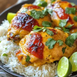 Spicy Brazilian Coconut Chicken köstliches Gericht