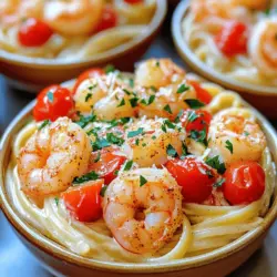 Cremige Cajun Garnelen-Pasta Schnelles und leckeres Gericht