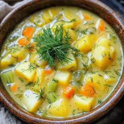 Chunky Potato Dill Soup Herzhaft und Nourishing Genuss
