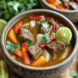 Feuriger vietnamesischer Rindereintopf Schmackhaft und Herzhaft