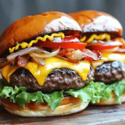 Delicious Irish Pub Burger Saftig und Mit Geschmack