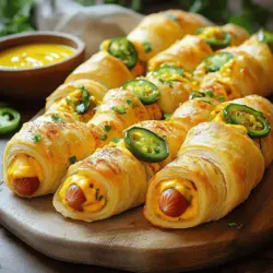 Jalapeño Pigs in a Blanket Einfaches Fingerfood Rezept