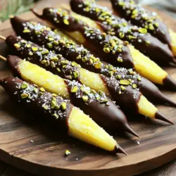 Schokoladenüberzogene Ananas Leckerer Genuss für jeden