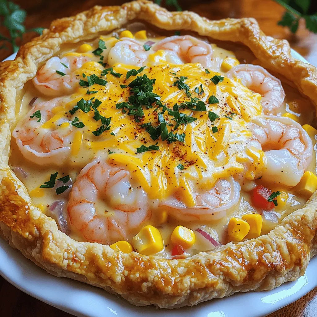 Für einen köstlichen Florida Shrimp Pie brauchen Sie folgende Zutaten: - 450 g frische Garnelen, geschält und entdarmt - 1 bereits zubereiteter Tortenboden (23 cm) - 2 Esslöffel Butter - 1 mittlere Zwiebel, fein gehackt - 2 Knoblauchzehen, gehackt - 1 rote Paprika, gewürfelt - 240 g Mais (frisch oder gefroren) - 240 ml Sahne - 2 große Eier - 100 g geriebener Cheddar-Käse - 1 Teelöffel Old Bay Gewürz - Salz und Pfeffer nach Geschmack - Frische Petersilie, gehackt (zum Garnieren) Die Garnelen sind der Star dieses Gerichts. Wählen Sie frische Garnelen, die fest und glänzend sind. Der Geruch sollte frisch nach Meer riechen, nicht fischig. Wenn Sie gefrorene Garnelen verwenden, tauen Sie sie zuerst auf. Achten Sie darauf, die Garnelen gut zu schälen und zu entdarmen, damit sie zart und lecker bleiben. Der Tortenboden ist einfach, aber wichtig. Ein bereits zubereiteter Boden spart Zeit und macht das Kochen einfacher. Old Bay Gewürz bringt den typischen Geschmack von Florida. Die Zwiebel, der Knoblauch und die Paprika fügen Frische und Farbe hinzu. Der Mais bringt eine süße Note und passt gut zu den Garnelen. Diese Zutaten machen das Gericht nicht nur lecker, sondern auch bunt und ansprechend. Für das vollständige Rezept besuchen Sie bitte die [Full Recipe]. Beginnen Sie mit den Garnelen. Sie sollten frisch und von hoher Qualität sein. Schneiden Sie die Zwiebel und die Paprika klein. Hacken Sie den Knoblauch. Diese Schritte machen die Füllung aromatisch und lecker. Erhitzen Sie Butter in einer Pfanne. Fügen Sie die Zwiebel hinzu und braten Sie sie, bis sie weich ist. Geben Sie den Knoblauch und die Paprika dazu. Braten Sie alles für ein paar Minuten, bis die Paprika weich wird. Jetzt fügen Sie die Garnelen und den Mais hinzu. Kochen Sie diese Mischung etwa fünf Minuten lang. Die Garnelen sollten rosa und fest sein. Nehmen Sie die Pfanne vom Herd. Lassen Sie die Mischung etwas abkühlen, damit die Eier später nicht gerinnen. In einer großen Schüssel schlagen Sie die Sahne und die Eier zusammen. Fügen Sie Old Bay Gewürz, Salz und Pfeffer hinzu. Mischen Sie alles gut mit einem Schneebesen. Jetzt nehmen Sie den vorgefertigten Tortenboden. Legen Sie ihn in eine Tortenform. Verteilen Sie die Garnelenmischung gleichmäßig auf dem Boden. Gießen Sie dann die Sahnemischung über die Garnelen und das Gemüse. Streuen Sie den geriebenen Cheddar-Käse oben auf. Dies gibt der Torte eine köstliche Kruste. Heizen Sie den Ofen auf 190°C vor. Backen Sie die Torte 30 bis 35 Minuten lang. Die Füllung sollte fest sein und der Käse goldbraun und blubbernd. Nach dem Backen nehmen Sie die Torte aus dem Ofen. Lassen Sie sie zehn Minuten abkühlen, bevor Sie sie in Stücke schneiden. Garnieren Sie die Torte vor dem Servieren mit frischer, gehackter Petersilie. Dies sorgt für einen schönen Farbkontrast und zusätzlichen Geschmack. Jetzt sind Sie bereit, Ihren Florida Shrimp Pie zu genießen! Wenn Sie das Rezept im Detail sehen möchten, schauen Sie sich die Full Recipe an. Um perfekte Garnelen zu erhalten, achten Sie auf die Frische. Kaufen Sie Garnelen, die klar und leicht glänzend sind. Vermeiden Sie Garnelen mit schwarzen Stellen oder unangenehmem Geruch. Kochen Sie die Garnelen nur, bis sie rosa sind. Überkochen führt zu zähen Garnelen. Ein guter Tortenboden macht einen großen Unterschied. Verwenden Sie einen vorgefertigten Boden für Zeitersparnis. Achten Sie darauf, dass der Boden gut gebräunt ist. Wenn Sie selbst einen Boden machen, nutzen Sie kalte Butter. Dies sorgt für eine zarte Textur. Passen Sie das Rezept an, um Ihre Vorlieben zu berücksichtigen. Fügen Sie andere Meeresfrüchte wie Krabben oder Muscheln hinzu. Verwenden Sie einen anderen Käse wie Gouda oder Mozzarella. Für mehr Geschmack können Sie frische Kräuter wie Thymian oder Dill verwenden. {{image_4}} Wenn du keinen Fisch magst, gibt es tolle Alternativen. Du kannst zum Beispiel Zucchini, Pilze oder Brokkoli verwenden. Diese Gemüsesorten geben dem Pie einen frischen Geschmack. Du kannst auch Kichererbsen hinzufügen. Sie sorgen für eine gute Textur und Proteine. Achte darauf, die Gewürze anzupassen, um die Aromen zu verbessern. Der Florida Shrimp Pie hat einen besonderen Charakter. In Florida nutzen wir frische, lokale Garnelen. In anderen Staaten kannst du vielleicht andere Meeresfrüchte finden. Zum Beispiel wird in Louisiana oft mit Krabben oder Muscheln gearbeitet. Jede Region bringt ihren eigenen Stil und ihre eigenen Zutaten ein. Das macht jeden Pie einzigartig. Du kannst die Gewürze leicht anpassen. Old Bay Gewürz ist sehr beliebt, aber du kannst auch Cajun-Gewürz probieren. Füge etwas Limettensaft hinzu für mehr Frische. Für einen schärferen Geschmack benutze Paprika oder Cayennepfeffer. Diese kleinen Anpassungen können den Geschmack stark verändern und deinen Pie besonders machen. Wenn Sie noch Stücke vom Florida Shrimp Pie haben, lagern Sie diese richtig. Lassen Sie die Torte auf Raumtemperatur abkühlen. Wickeln Sie die Stücke gut in Frischhaltefolie oder Aluminiumfolie ein. Sie können auch einen luftdichten Behälter verwenden. So bleibt die Torte frisch und lecker. Lagern Sie die Torte im Kühlschrank. Um den besten Geschmack zu erhalten, heizen Sie den Ofen auf 180°C (350°F) vor. Nehmen Sie die Torte aus dem Kühlschrank und lassen Sie sie kurz stehen. Legen Sie die Stücke auf ein Backblech. Backen Sie die Torte für etwa 10-15 Minuten. So wird die Füllung warm und der Käse schmilzt wieder. Die Torte hält sich im Kühlschrank etwa 3 bis 4 Tage. Wenn Sie sie länger aufbewahren möchten, frieren Sie die Stücke ein. Wickeln Sie die Stücke gut ein, um Gefrierbrand zu vermeiden. Im Gefrierschrank bleibt der Florida Shrimp Pie bis zu 2 Monate frisch. Zum Auftauen legen Sie die Torte einfach über Nacht in den Kühlschrank. Wenn du keine Garnelen magst oder allergisch bist, gibt es gute Alternativen. Du kannst Hähnchenbrust oder Tofu verwenden. Diese Optionen sind einfach zu kochen und passen gut zu den anderen Zutaten. Hähnchenbrust sollte gut gewürzt werden, um den Geschmack zu verbessern. Tofu kann in kleine Würfel geschnitten und angebraten werden, um eine schöne Textur zu bekommen. Du kannst auch Gemüse wie Zucchini oder Pilze verwenden, wenn du eine vegetarische Version möchtest. Die Zubereitungszeit für Florida Shrimp Pie beträgt etwa 15 Minuten. Das Backen dauert 30 bis 35 Minuten. Insgesamt kannst du diese leckere Torte in etwa 50 Minuten fertigstellen. Es ist ein einfaches Rezept, das wenig Aufwand erfordert. Du kannst deinen Ofen auf 190 °C vorheizen, während du die Füllung zubereitest. So geht es schnell und einfach. In Florida gibt es viele Orte, die Florida Shrimp Pie servieren. Küstenrestaurants sind oft die besten Orte dafür. Wenn du in Städten wie Miami oder Tampa bist, suche nach lokalen Meeresfrüchte-Restaurants. Auch auf Food-Festivals findest du oft Stände, die diese Spezialität anbieten. Viele dieser Plätze verwenden frische, lokale Garnelen, was das Gericht noch besser macht. Es ist immer eine gute Idee, die Empfehlungen von Einheimischen zu fragen. Florida Shrimp Pie ist ein köstliches Gericht, das einfach zuzubereiten ist. Wir haben die Hauptzutaten, die Zubereitungsschritte und hilfreiche Tipps behandelt. Denk daran, frische Garnelen sind der Schlüssel zum Erfolg. Variationen und Lagerungshinweise machen es leicht, das Rezept anzupassen. Ob du es frisch servierst oder für später aufbewahrst, dieser Pie wird immer lecker sein. Lass deine Kreativität spielen und genieße jeden Bissen!