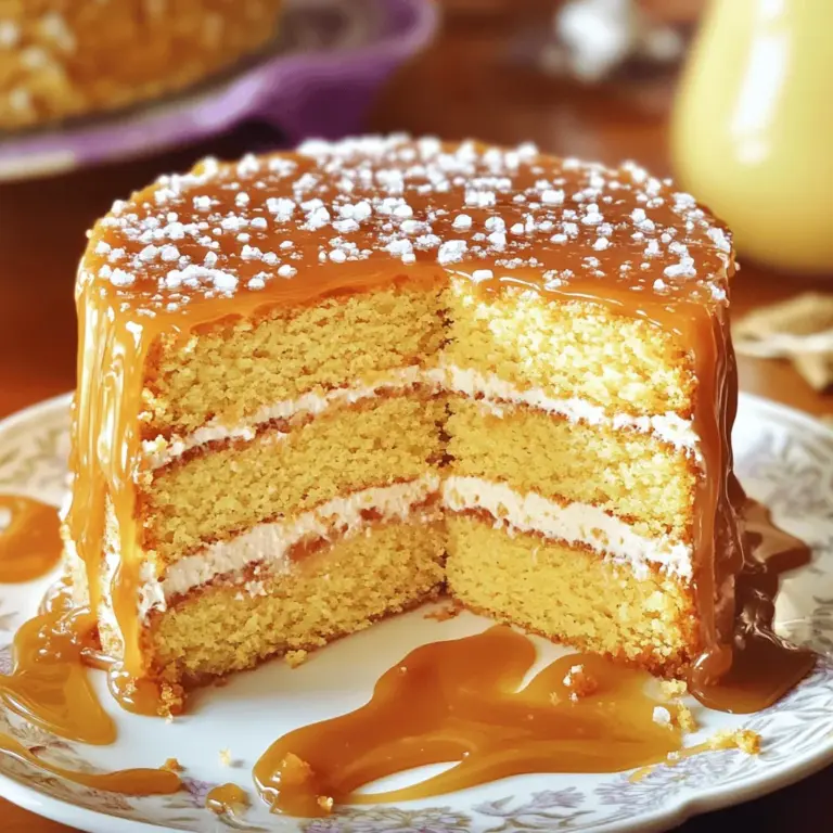 Für den perfekten Kuchen benötigst du: - 2 Tassen Allzweckmehl - 1 ½ Tassen weißer Zucker - ½ Tasse ungesalzene Butter, weich - 1 Tasse Buttermilch - 3 große Eier - 2 Teelöffel Backpulver - 1 Teelöffel Natron - ½ Teelöffel Salz - 1 Teelöffel Vanilleextrakt Jede Zutat spielt eine wichtige Rolle. Das Mehl gibt Struktur, während die Eier den Kuchen luftig machen. Buttermilch sorgt für Feuchtigkeit und einen perfekten Geschmack. Für die köstliche Salz-Karamellsauce brauchst du: - 1 Tasse weißer Zucker - 6 Esslöffel ungesalzene Butter, gewürfelt - ½ Tasse Schlagsahne - 1 Teelöffel Meersalz (mehr zum Garnieren) Diese Sauce ist der Star des Kuchens. Der Zucker schmilzt und karamellisiert, was zu einem reichen, goldenen Geschmack führt. Das Meersalz hebt die Süße perfekt hervor. Für das cremige Frosting benötigst du: - 1 Tasse ungesalzene Butter, weich - 4 Tassen Puderzucker - 2 Esslöffel Schlagsahne - ½ Tasse Salz-Karamellsauce (abgekühlt) Das Frosting ist leicht und süß. Die Kombination aus Butter und Puderzucker sorgt für eine samtige Textur. Die Karamellsauce bringt das besondere Etwas, das jeder lieben wird. Wenn du diese Zutaten verwendest, kommst du dem perfekten Salted Caramel Cake näher. Folge der [Full Recipe], um alle Schritte zu meistern! Heize deinen Ofen auf 175°C vor. Fette zwei runde Kuchenformen mit Butter ein. Bestäube die Formen mit Mehl. In einer großen Schüssel schlage die weiche Butter und den Zucker. Mixe sie etwa fünf Minuten lang, bis die Mischung luftig ist. Füge die Eier nacheinander hinzu und rühre gut um. Mische dann den Vanilleextrakt unter. In einer anderen Schüssel vermenge das Mehl, Backpulver, Natron und Salz. Füge die trockenen Zutaten nach und nach zur Butter-Zucker-Mischung hinzu. Wechsle mit der Buttermilch und mixe alles bis es gerade so vermischt ist. Teile den Teig gleichmäßig auf die Formen auf. Backe die Kuchen 25 bis 30 Minuten. Ein Zahnstocher sollte sauber herauskommen. Lass die Kuchen zehn Minuten in den Formen abkühlen. Danach lege sie auf ein Kuchengitter. Nimm einen mittelgroßen Topf und stelle ihn auf mittlere Hitze. Schmelze den Zucker, während du kontinuierlich rührst. Warte bis der Zucker eine tief goldbraune Farbe annimmt. Wenn er geschmolzen ist, füge die Butter hinzu. Rühre, bis die Butter ganz geschmolzen ist. Sei vorsichtig, während du die Schlagsahne einrührst. Rühre bis alles gut vermischt ist. Nimm den Topf vom Herd und rühre das Meersalz ein. Lass die Sauce kurz abkühlen. In einer großen Rührschüssel schlage die weiche Butter cremig. Füge den Puderzucker langsam hinzu und mixe auf niedriger Stufe. Rühre bis alles gut vermischt ist. Gib die Schlagsahne und die abgekühlte Salz-Karamellsauce hinzu. Schlage alles auf hoher Stufe, bis das Frosting leicht und luftig ist. Lege eine Kuchenschicht auf eine Servierplatte. Verteile eine Schicht Frosting obenauf und träufle etwas Salz-Karamellsauce darüber. Setze die zweite Kuchenschicht darauf. Überziehe die Ober- und Seitenflächen des Kuchens mit dem restlichen Frosting. Träufle zusätzliche Salz-Karamellsauce über die Oberseite. Bestreue alles mit einer Prise Meersalz zur Garnierung. Beim Backen eines Salted Caramel Cakes gibt es einige häufige Fehler. Ein großer Fehler ist das Übermixen des Teigs. Mixen Sie nur, bis die Zutaten vermischt sind. Zu langes Mischen kann den Kuchen hart machen. Ein weiterer Fehler ist das falsche Messen der Zutaten. Nutzen Sie eine Küchenwaage oder Messbecher für Genauigkeit. Auch das ungenügende Abkühlen der Kuchen kann Probleme machen. Lassen Sie sie immer vollständig abkühlen, bevor Sie sie dekorieren. Die Qualität der Zutaten beeinflusst den Geschmack. Verwenden Sie frische Eier und hochwertige Butter für besten Geschmack. Achten Sie auf reinen Vanilleextrakt, nicht auf künstliche Aromen. Für die Karamellsauce ist es wichtig, guten Zucker zu verwenden. Verwenden Sie auch saure Sahne oder griechischen Joghurt, um der Buttermilch eine cremigere Textur zu geben. Diese kleinen Änderungen können einen großen Unterschied machen. Die richtigen Werkzeuge erleichtern das Backen. Verwenden Sie eine gute Rührschüssel aus Edelstahl oder Glas. Ein Handmixer macht das Mischen einfach. Für die Karamellsauce brauchen Sie einen schweren Topf. Ein Zuckerthermometer kann Ihnen helfen, die perfekte Temperatur zu erreichen. Außerdem sind zwei runde Kuchenformen wichtig, um gleichmäßige Schichten zu erhalten. Ein Spatel ist nützlich, um das Frosting glatt zu streichen. Diese Werkzeuge machen das Backen einfacher und erfolgreicher. {{image_4}} Ich verstehe, dass viele Menschen glutenfrei backen möchten. Für deinen Kuchen kannst du glutenfreies Mehl verwenden. Achte darauf, eine Mischung zu wählen, die auch für Kuchen geeignet ist. Du musst das Mehl eins zu eins ersetzen. Das sorgt für eine gute Struktur. Die Karamellsauce ist ein Star in diesem Rezept. Du kannst sie anpassen, um neue Geschmäcker zu entdecken. Füge einen Teelöffel Bourbon oder Rum hinzu, um einen warmen, tiefen Geschmack zu bekommen. Eine Prise Zimt kann auch für ein warmes Aroma sorgen. Für einen fruchtigen Twist, probiere ein paar Tropfen Orangenschale. Die Dekoration macht den Kuchen besonders. Für Geburtstage kannst du bunte Streusel hinzufügen. Eine Schicht geschlagene Sahne auf dem Frosting macht den Look festlich. Für Hochzeiten kannst du essbare Blüten verwenden. Das gibt einen eleganten Touch. Du kannst auch Schokoladenspäne oder Karamellfäden verwenden, um den Kuchen zu verschönern. Denke daran, dass jede Variation den Geschmack und das Aussehen des Kuchens verbessern kann. Lass deiner Kreativität freien Lauf! Probiere die verschiedenen Optionen aus und finde die, die dir am besten gefällt. Du kannst mit diesen Ideen deinen eigenen Salzkaramell-Glückskuchen kreieren. Schau dir das Full Recipe an, um alle Details zu sehen. Um den Geschmack und die Frische Ihres Salted Caramel Cakes zu bewahren, lagern Sie ihn am besten in einem luftdichten Behälter. Verwenden Sie Frischhaltefolie oder Aluminiumfolie, um den Kuchen gut einzuwickeln. So bleibt die Feuchtigkeit erhalten. Lagern Sie den Kuchen im Kühlschrank, besonders wenn Sie ihn mit Frosting überzogen haben. Dadurch hält er sich länger und bleibt frisch. Wenn Sie den Kuchen im Voraus backen, lassen Sie ihn vollständig abkühlen. Wickeln Sie ihn dann gut ein. Sie können den Kuchen bis zu drei Tage im Kühlschrank aufbewahren. Für eine bessere Planung können Sie die Salz-Karamellsauce separat aufbewahren. Lagern Sie sie in einem Glasbehälter im Kühlschrank. Vor dem Servieren können Sie die Sauce leicht erwärmen, damit sie wieder flüssig wird. Das Einfrieren ist eine gute Option, wenn Sie den Kuchen länger aufbewahren möchten. Schneiden Sie den Kuchen in Stücke und wickeln Sie sie einzeln ein. So können Sie nur die Menge auftauen, die Sie benötigen. Das Frosting kann ebenfalls eingefroren werden. Füllen Sie es in einen luftdichten Behälter. Sie können beides bis zu drei Monate im Gefrierfach lagern. Lassen Sie den Kuchen und das Frosting vor dem Verzehr im Kühlschrank auftauen. So bleiben Geschmack und Textur erhalten. Ein Salted Caramel Cake bleibt frisch für etwa fünf Tage. Lagern Sie ihn in einem luftdichten Behälter. So bleibt der Kuchen saftig und lecker. Sie können ihn auch im Kühlschrank aufbewahren, wenn Sie ihn länger lagern möchten. Denken Sie daran, ihn vor dem Servieren auf Zimmertemperatur zu bringen. Ja, Sie können das Frosting im Voraus machen. Bereiten Sie es bis zu drei Tage vorher vor. Lagern Sie es in einem luftdichten Behälter im Kühlschrank. Vor der Verwendung einfach auf Raumtemperatur bringen und kurz aufschlagen. So wird es wieder cremig und luftig. Salted Caramel Cake finden Sie in vielen Bäckereien oder Cafés. Auch Online-Shops bieten oft die Möglichkeit, diesen Kuchen zu bestellen. Wenn Sie nach dem besten Geschmack suchen, prüfen Sie lokale Bäckereien. Dort gibt es oft frischere und schmackhaftere Optionen als große Ketten. Ja, dieser Kuchen ist perfekt für besondere Anlässe. Er beeindruckt Gäste mit seinem Geschmack und seiner Optik. Ob Geburtstage, Hochzeiten oder Feiertage – Salted Caramel Cake bringt Freude. Er ist ein wahrer Genuss und wird sicher in Erinnerung bleiben. Zusammengefasst haben wir die wichtigsten Zutaten für den Kuchen, die Salz-Karamellsauce und das Frosting vorgestellt. Du hast jetzt auch eine klare Schritt-für-Schritt-Anleitung, um deinen perfekten Salted Caramel Cake zu backen. Die Tipps helfen dir, Fehler zu vermeiden und das Beste aus deinen Zutaten herauszuholen. Variationen und Aufbewahrungshinweise geben dir zahlreiche Möglichkeiten, deine Kreationen zu genießen. Denke daran, dass jeder Biss ein Genuss sein soll! Viel Spaß beim Backen und Teilen!