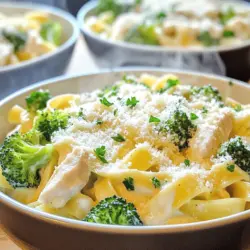 Chicken Broccoli Alfredo Einfache und leckere Mahlzeit