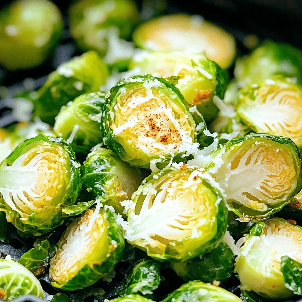 - 450 g Rosenkohl, gereinigt und halbiert - 2 Esslöffel Olivenöl - 1 Teelöffel Knoblauchpulver - 1 Teelöffel Zwiebelpulver - 1/2 Teelöffel geräuchertes Paprikapulver - Salz und Pfeffer nach Geschmack - 2 Esslöffel geriebener Parmesan (optional für zusätzlichen Geschmack) - Frischer Zitronensaft zum Garnieren Um die besten knusprigen Air Fryer Rosenkohl zu machen, beginne mit frischem Rosenkohl. Wähle kleine bis mittelgroße, feste Köpfe. Die Qualität des Rosenkohls macht einen großen Unterschied beim Geschmack und der Textur. Das Olivenöl sorgt dafür, dass die Rosenkohl schön knusprig wird. Du kannst auch anderes Öl verwenden, wenn du magst. Die Gewürze geben den Rosenkohl den besonderen Geschmack. Knoblauchpulver und Zwiebelpulver sind einfach, aber sehr wirkungsvoll. Geräuchertes Paprikapulver bringt eine rauchige Note, die du lieben wirst. Wenn du es noch schmackhafter machen willst, füge Parmesan hinzu. Dieser Käse schmilzt und wird leicht knusprig. Der frische Zitronensaft am Ende bringt einen tollen Frischekick. Wenn du die vollständige Rezeptanleitung suchst, findest du sie im Abschnitt "Vollständiges Rezept". Zuerst musst du den Rosenkohl reinigen und halbieren. Das gibt ihnen mehr Fläche, um knusprig zu werden. Achte darauf, die äußeren Blätter zu entfernen. Danach bereitest du die Gewürze vor. Du brauchst Olivenöl, Knoblauchpulver, Zwiebelpulver, geräuchertes Paprikapulver, Salz und Pfeffer. Wenn du magst, füge auch geriebenen Parmesan hinzu. Er gibt einen tollen Geschmack. Heize deinen Air Fryer auf 190°C vor. Diese Temperatur sorgt dafür, dass der Rosenkohl schön braun wird. Während du wartest, vermische die halbierten Rosenkohl mit dem Olivenöl und den Gewürzen. Stelle sicher, dass sie gleichmäßig bedeckt sind. Wenn alles gut gemischt ist, lege den Rosenkohl in den Korb des Air Fryers. Achte darauf, dass sie nicht überfüllt sind, damit die Luft zirkulieren kann. Die Garzeit beträgt 12 bis 15 Minuten. In der Mitte der Garzeit schüttle den Korb. Das hilft, die Rosenkohl gleichmäßig zu garen. Sie sollten goldbraun und knusprig sein. Nach dem Garen nimm die Rosenkohl vorsichtig heraus und serviere sie mit frischem Zitronensaft. So wird das Gericht frisch und lecker. Für die vollständige Anleitung und weitere Tipps, schau dir das Full Recipe an. Um knusprige Rosenkohl im Air Fryer zu bekommen, ist die Schichtung wichtig. Lege die halbierten Rosenkohl in einer einzigen Schicht in den Korb. Wenn du sie überfüllst, können sie dampfen und nicht knusprig werden. Das ist ein häufiger Fehler. Außerdem sorgt der Platz dafür, dass die heiße Luft gut zirkulieren kann. Ein weiterer Tipp ist die Verwendung von Parmesan. Dieser Käse schmilzt und wird knusprig, wenn er mit dem Rosenkohl gart. Streue 2 Esslöffel geriebenen Parmesan über die Rosenkohl, bevor du sie in den Air Fryer legst. Er fügt viel Geschmack hinzu und macht die Oberfläche noch knuspriger. Die richtigen Gewürze machen einen großen Unterschied. Knoblauchpulver und Zwiebelpulver sind Grundzutaten. Sie geben den Rosenkohl einen herzhaften Geschmack. Du kannst auch geräuchertes Paprikapulver verwenden, um eine rauchige Note hinzuzufügen. Wenn du es schärfer magst, füge etwas Cayennepfeffer hinzu. Beginne mit einer kleinen Menge, damit du die Schärfe anpassen kannst. Experimentiere mit verschiedenen Gewürzen, um deinen eigenen Geschmack zu finden. Du kannst sogar italienische Kräuter wie Oregano oder Thymian ausprobieren. Für das komplette Rezept, besuche die Vollständige Rezeptanleitung. {{image_4}} Um die knusprigen Air Fryer Rosenkohl vegan zu machen, kannst du einfach den Parmesan weglassen. Es gibt viele Wege, die Aromen zu variieren. Zum Beispiel kannst du Hefeflocken verwenden, um einen ähnlichen Geschmack zu erzielen. Du könntest auch geräucherten Paprika oder einen Spritzer Sojasauce hinzufügen. Diese Zutaten bringen Tiefe und machen den Rosenkohl lecker. Eine tolle Idee ist, den Rosenkohl mit anderen Gemüsearten zu kombinieren. Zum Beispiel passen Karotten oder Süßkartoffeln gut dazu. Sie bringen eine süße Note und ergänzen den herzhaften Geschmack. Aromatisierte Öle oder Essige können ebenfalls einen neuen Kick geben. Probiere Olivenöl mit Zitrone oder balsamischen Essig. Diese Variationen machen das Gericht spannend und interessant. Um die Reste deiner knusprigen Air Fryer Rosenkohl optimal aufzubewahren, lege sie in einen luftdichten Behälter. So bleiben sie frisch und lecker. Du kannst auch ein Stück Küchenpapier in den Behälter legen. Das hilft, Feuchtigkeit zu absorbieren. Die Haltbarkeit im Kühlschrank beträgt etwa drei bis vier Tage. Wenn du sie länger aufbewahren möchtest, kannst du sie einfrieren. Achte darauf, sie in einem gefrierfesten Behälter oder Beutel zu lagern. So bleiben sie bis zu drei Monate gut. Um die Reste wieder aufzuwärmen, benutze deinen Air Fryer. Stelle ihn auf 180°C ein. Lege die Rosenkohl in den Korb und erwärme sie für etwa 5 bis 7 Minuten. Schüttle den Korb einmal während des Erwärmens. So werden sie wieder knusprig und lecker. Du kannst auch einen Toasterofen verwenden, aber der Air Fryer sorgt für die beste Textur. Um die besten knusprigen Rosenkohl zu machen, achte auf einige wichtige Faktoren: - Frische Zutaten: Wähle frischen, festen Rosenkohl. Alte oder vergilbte Stücke werden nicht knusprig. - Richtige Größe: Halbiere die Rosenkohl gleichmäßig. So garen sie gleichmäßig. - Genug Platz: Überfülle den Air Fryer nicht. Lasse genug Platz, damit die Luft zirkulieren kann. - Öl und Gewürze: Verwende genug Olivenöl für die richtige Knusprigkeit. Gewürze wie Knoblauchpulver und Paprika bringen tollen Geschmack. Diese Tipps helfen dir, perfekte knusprige Rosenkohl zu zaubern! Ja, du kannst Rosenkohl auch im Ofen zubereiten. Hier sind die Unterschiede: - Temperatur: Stelle den Ofen auf 200°C ein. Der Ofen braucht länger, um den Rosenkohl knusprig zu machen. - Garzeit: Im Ofen dauert es etwa 20-25 Minuten, um die gleiche Knusprigkeit zu erreichen. - Platzierung: Lege die Rosenkohl auf ein Backblech. Achte darauf, dass sie nicht übereinander liegen. Der Air Fryer ist schneller und benötigt weniger Öl. Knusprige Rosenkohl passen zu vielen Beilagen oder Hauptgerichten: - Fleischgerichte: Sie sind lecker zu Hähnchen oder Lamm. - Vegetarische Gerichte: Serviere sie mit Quinoa oder einer leckeren Linsensuppe. - Salate: Knusprige Rosenkohl machen jeden Salat interessanter. Diese Kombinationen bringen Abwechslung auf deinen Tisch! Du findest die vollständige Rezeptanleitung für knusprige Air Fryer Rosenkohl in der Rezeptbeschreibung. Sie enthält alle Details, die du für die Zubereitung benötigst. Zusammenfassend haben wir die besten Tipps für knusprige Rosenkohl im Air Fryer besprochen. Von den Zutaten über die Zubereitung bis hin zu Aufbewahrung und Variationen. Nutze frische Gewürze für mehr Geschmack. Teste verschiedene Kombinationen für neue Ideen. Mit der richtigen Technik hast du schnell ein gesundes Gericht. Viel Spaß beim Ausprobieren!