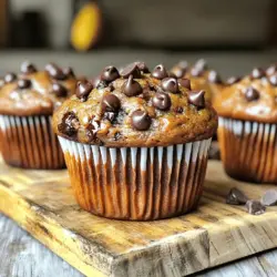 Gesunde Schokoladen-Bananen-Muffins Einfach und Lecker