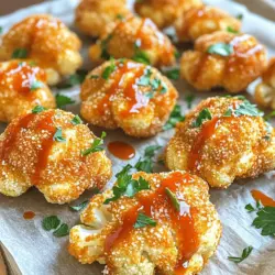 Crispy Baked Cauliflower Wings Knusprig und Einfach