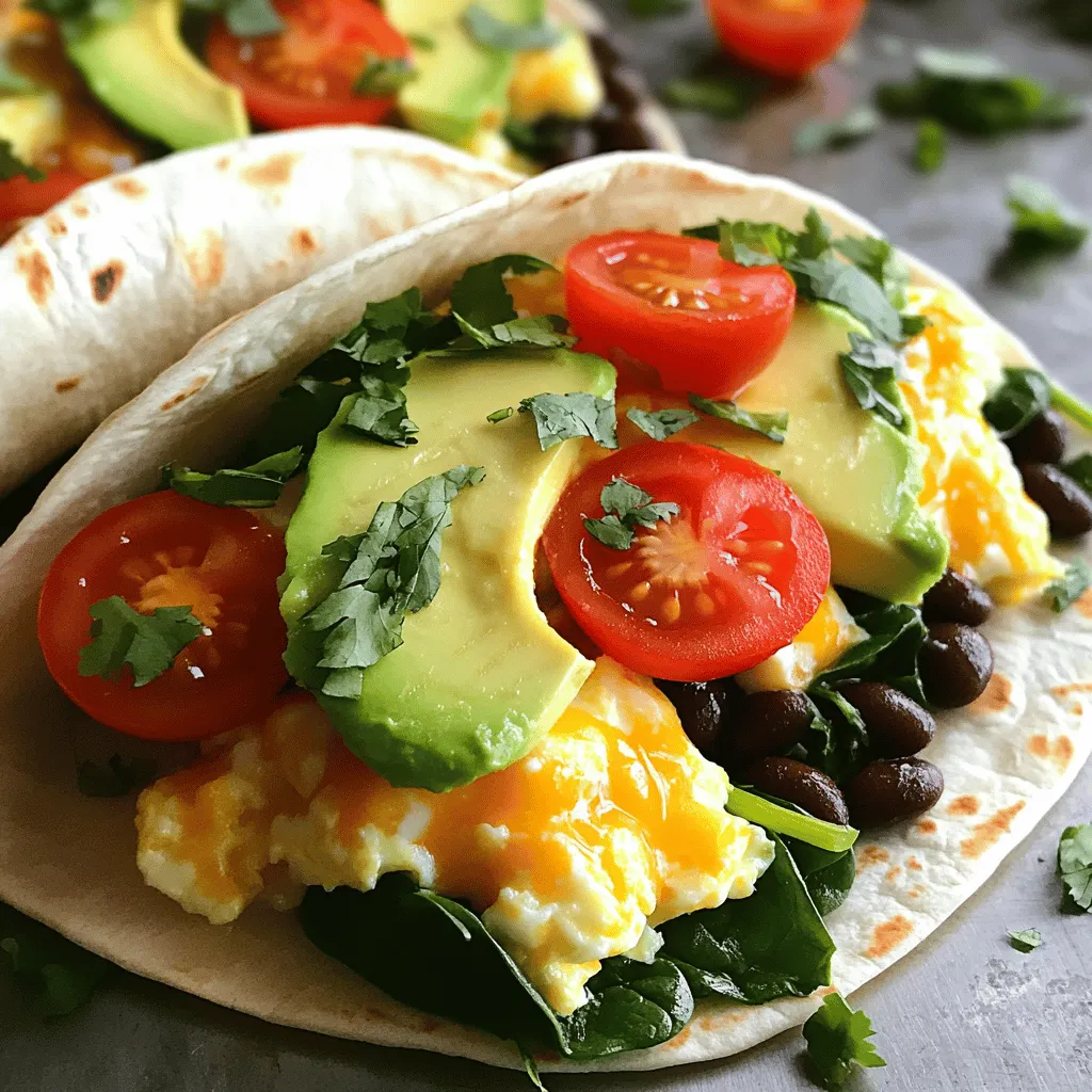 Um köstliche Frühstücks-Burritos zu machen, brauchen wir einige Hauptzutaten. Sie sind wichtig für den Geschmack und die Textur. Hier ist, was du benötigst: - 4 große Weizentortillas - 6 Eier - 120 ml Milch - 240 g schwarze Bohnen, gut abgetropft und abgespült - 100 g frischer Spinat, grob gehackt - 200 g Kirschtomaten, halbiert - 120 g geriebener Käse (Cheddar oder Pepper Jack) - 1 Avocado, in Scheiben geschnitten Diese Zutaten geben den Burritos ihre Fülle. Die Tortillas sind die Basis und halten alles zusammen. Die Eier und Milch sorgen für eine zarte Füllung. Schwarze Bohnen bieten Proteine und machen die Burritos sättigend. Spinat und Kirschtomaten fügen frische Aromen hinzu. Käse bringt Geschmack und eine cremige Note. Avocado rundet alles ab. Die richtigen Gewürze machen einen großen Unterschied. Sie bringen die Zutaten zum Leben. Für unsere Burritos verwenden wir: - 1 Teelöffel gemahlener Kreuzkümmel - 1/2 Teelöffel Chili-Pulver - Salz und Pfeffer nach Geschmack Kreuzkümmel hat einen warmen, erdigen Geschmack. Er passt gut zu Eiern und Bohnen. Chili-Pulver gibt eine sanfte Schärfe. Salz und Pfeffer sind wichtig, um die Aromen zu betonen. Diese Gewürze machen die Burritos nicht nur lecker, sondern auch spannend. Frische Zutaten bringen Farbe und Nährstoffe. Du kannst mit verschiedenen Optionen experimentieren. Hier sind einige Ideen: - Paprika, gewürfelt - Zwiebeln, gehackt - Jalapeños, für etwas Schärfe - Frischer Koriander, zum Garnieren Diese frischen Zutaten fügen Textur und Geschmack hinzu. Du kannst sie leicht anpassen. Wenn du etwas anderes magst, probiere es aus. So machst du deine Burritos einzigartig. Für die vollständige Anleitung, schau dir das Full Recipe an. Um die perfekte Eimischung für die Burritos zu machen, nimm eine mittelgroße Schüssel. Verquirle dort die Eier mit der Milch. Rühre, bis alles gut vermischt ist. Füge dann die Gewürze hinzu: Kreuzkümmel, Chili-Pulver, Salz und Pfeffer. Mische alles gut durch. Dies gibt den Eiern einen tollen Geschmack. Erhitze in einer großen Pfanne das Olivenöl bei mittlerer Hitze. Gib den grob gehackten Spinat in die Pfanne. Koche ihn für etwa zwei Minuten, bis er zusammengefallen ist. Gieße nun die vorbereitete Eier-Milch-Mischung über den Spinat. Rühre langsam und koche die Mischung für 5-6 Minuten. Die Eier sollten weich und zart sein. Jetzt füge die schwarzen Bohnen und die halbierten Kirschtomaten hinzu. Rühre alles vorsichtig um und koche es für weitere 2-3 Minuten, bis es gut heiß ist. Nimm eine große Tortilla und lege eine Portion der Eimischung in die Mitte. Belege sie mit ein paar Scheiben Avocado. Klappe die Seiten der Tortilla ein und rolle sie von unten nach oben auf. Es ist wichtig, dass die Füllung gut eingewickelt ist. Heize die Pfanne erneut und lege die Burritos mit der Nahtseite nach unten hinein. Brate sie für 1-2 Minuten pro Seite, bis sie goldbraun sind. Serviere sie warm und garniere sie mit frischem Koriander. Dies ist die einfache Zubereitung für die Sonnenaufgang Frühstücks-Burritos. Um die besten Frühstücks-Burritos zu machen, halte einige Dinge im Kopf. Nutze frische Zutaten, um den Geschmack zu steigern. Achte darauf, die Eier nicht zu lange zu kochen. Sie sollten weich und cremig sein. Bereite alle Zutaten vor, bevor du mit dem Kochen beginnst. So hast du einen besseren Überblick und kannst schnell arbeiten. Eine heiße Pfanne hilft, die Burritos schön knusprig zu machen. Wenn du spezielle Diäten beachten musst, gibt es viele Optionen. Du kannst die Eier durch Tofu ersetzen, um einen veganen Burrito zu machen. Für glutenfreie Burritos nimm glutenfreie Tortillas. Wenn du auf Milchprodukte verzichtest, benutze pflanzliche Milch und veganen Käse. Diese Anpassungen halten die Burritos lecker und passend für jeden. Ein häufiger Fehler ist, die Tortillas zu lange zu erhitzen. Sie sollten warm, aber nicht knusprig sein. Ein weiterer Fehler ist, die Füllung zu überfüllen. Eine kleine Menge reicht aus, um die Burritos zu rollen. Achte darauf, die Gewürze gut zu mischen, um einen gleichmäßigen Geschmack zu erzielen. Zu viel oder zu wenig Salz kann den Geschmack ruinieren. Halte es einfach und schmecke die Füllung ab, bevor du die Burritos rollst. {{image_4}} Für die Frühstücks-Burritos kann man Fleisch oder vegetarische Füllungen nutzen. Wenn du Fleisch magst, probiere gekochten Speck oder Wurst. Diese geben extra Geschmack und Protein. Du kannst auch Hähnchen oder Rindfleisch verwenden. Für vegetarische Optionen sind Bohnen und Tofu großartig. Sie fügen Textur und Nährstoffe hinzu. Ganz gleich, ob du ein Fleischliebhaber oder ein Vegetarier bist, die Burritos bleiben lecker. Die Wahl des Käses macht viel aus. Cheddar ist klassisch, aber Pepper Jack bringt Schärfe. Du kannst auch Feta oder Gouda verwenden. Für das Gemüse sind die Möglichkeiten endlos. Probiere Zucchini, Paprika oder Pilze. Diese Gemüse können die Füllung aufpeppen. Du kannst auch mehr frischen Spinat oder Grünkohl hinzufügen. So kreierst du gesunde und bunte Burritos. Saucen machen die Burritos noch besser. Eine einfache Salsa gibt Frische. Guacamole bringt Cremigkeit und Geschmack. Wenn du es scharf magst, füge etwas scharfe Soße hinzu. Ein Spritzer Limettensaft kann auch den Geschmack heben. Für eine besondere Note probiere eine Chipotle-Sauce. Diese wird deinen Burritos einen tollen Kick geben. Experimentiere mit verschiedenen Saucen, um deinen perfekten Burrito zu finden. Um deine Frühstücks-Burritos frisch zu halten, lege sie in einen luftdichten Behälter. Du kannst die Burritos auch einzeln in Frischhaltefolie wickeln. So bleibt der Geschmack gut erhalten. Im Kühlschrank halten sie sich bis zu 3 Tage. Achte darauf, sie gut zu kühlen. Einfrieren ist eine tolle Option, um Burritos für die Zukunft zu speichern. Wickel sie einzeln in Frischhaltefolie und lege sie dann in einen Gefrierbeutel. So vermeiden sie Gefrierbrand. Du kannst sie bis zu 3 Monate im Gefrierfach aufbewahren. Denke daran, die Burritos vor dem Einfrieren abzukühlen. Um Burritos aufzuwärmen, gibt es verschiedene einfache Methoden. Du kannst sie in der Mikrowelle aufwärmen. Lege einen Burrito auf einen Teller und decke ihn mit einem feuchten Papiertuch ab. So bleibt er saftig. Erwärme ihn 1-2 Minuten, bis er heiß ist. Alternativ kannst du die Burritos in einer Pfanne aufwärmen. Dies gibt ihnen eine knusprige Textur. Lege sie bei mittlerer Hitze in die Pfanne und drehe sie nach ein paar Minuten um. Das ist besonders lecker! Für das vollständige Rezept, schau dir die vollständige Anleitung an. Frühstücks-Burritos lassen sich gut im Kühlschrank aufbewahren. Sie bleiben dort etwa 3 bis 4 Tage frisch. Achte darauf, sie in einem luftdichten Behälter zu lagern. Das hilft, die Feuchtigkeit und den Geschmack zu bewahren. Wenn du sie länger aufbewahren möchtest, friere sie ein. Im Gefrierschrank halten sie bis zu 3 Monate. Zum Aufwärmen einfach im Ofen oder in der Mikrowelle erhitzen. Ja, du kannst die Burritos im Voraus machen. Bereite sie einfach wie im Full Recipe beschrieben vor. Wickele sie fest in Folie oder Alufolie. So bleiben sie frisch. Du kannst sie auch vor dem Braten zubereiten. Wenn du bereit bist zu essen, brate sie in der Pfanne, bis sie goldbraun sind. Dies macht das Frühstück schnell und einfach. Es gibt viele leckere Beilagen, die gut zu Frühstücks-Burritos passen. Hier sind einige Vorschläge: - Salsa: Frisch oder gekocht, für zusätzlichen Geschmack. - Guacamole: Cremig und lecker, passt hervorragend zu Burritos. - Saure Sahne: Für eine milde, cremige Note. - Gegrilltes Gemüse: Zucchini oder Paprika bringen Farbe und Geschmack. - Frischer Koriander: Für einen zusätzlichen Frischekick. Diese Beilagen machen dein Frühstück noch besser! Burritos sind einfach zuzubereiten und sehr flexibel. Wir haben die Hauptzutaten, Gewürze und frische Zutaten besprochen. Die Schritt-für-Schritt-Anleitung hilft dir bei der Zubereitung. Mit unseren Tipps und Variationen kannst du Burritos anpassen. Denke auch an die Lagerung und Aufwärmung, um sie frisch zu genießen. Nutze dein Wissen, um leckere Burritos zu machen, die jeder mag!