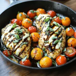 Caprese Chicken Skillet Einfache und köstliche Mahlzeit