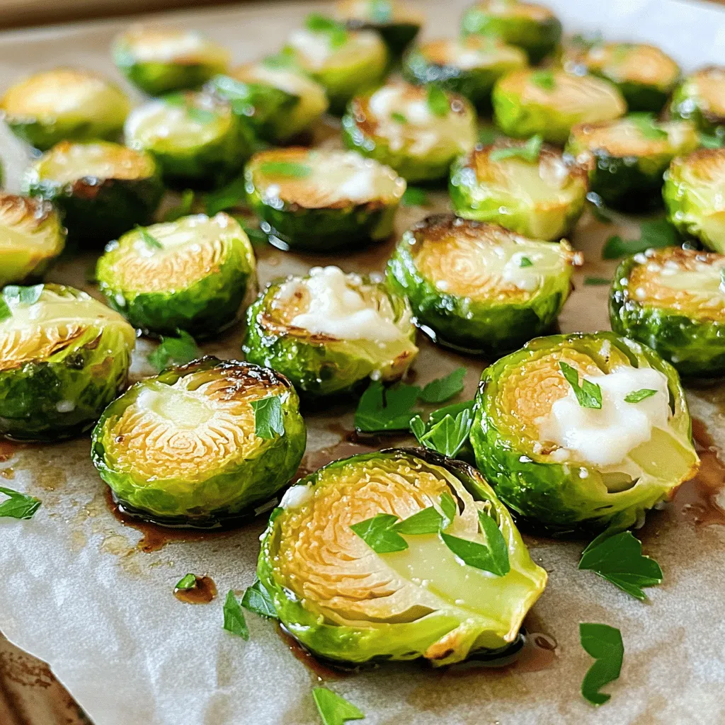 - 450 g Rosenkohl - 3 Esslöffel Olivenöl - 2 Esslöffel Balsamico-Essig - 1 Esslöffel Honig - 2 Knoblauchzehen, fein gehackt - Weitere Zutaten (optional) Ich liebe es, einfache und frische Zutaten zu verwenden. Rosenkohl hat einen tollen Geschmack. Wir brauchen 450 g, die wir putzen und halbieren. Dann nehmen wir 3 Esslöffel Olivenöl. Das gibt dem Gemüse einen schönen Glanz und hilft beim Rösten. Für das süße Element fügen wir 1 Esslöffel Honig hinzu. Der Honig harmoniert perfekt mit dem Balsamico-Essig. Wir verwenden 2 Esslöffel Balsamico-Essig für eine herzhafte Note. Zwei fein gehackte Knoblauchzehen runden das Ganze ab. - Salz und Pfeffer - Geriebener Parmesan (optional) - Frische Petersilie, gehackt Salz und Pfeffer sind ein Muss. Sie bringen den Geschmack der Zutaten zur Geltung. Ich empfehle, den Parmesan hinzuzufügen. 60 g geriebener Parmesan macht das Gericht noch besser. Wenn du magst, streue frische Petersilie darüber. Sie gibt dem Gericht eine schöne Farbe und einen frischen Geschmack. Für das vollständige Rezept schaue einfach nach dem Abschnitt "Full Recipe". So wirst du ein köstliches Gericht zaubern! Heize zuerst deinen Ofen auf 220°C (425°F) vor. Das sorgt für eine perfekte Röstaromatik. Bereite dein Backblech vor, indem du es mit Backpapier auslegst. So bleibt es sauber und der Rosenkohl bekommt eine schöne Bräunung. Nimm 450 g frischen Rosenkohl. Putze die Röschen gründlich und schneide sie dann in der Mitte durch. In einer großen Schüssel vermischst du das Olivenöl, den Balsamico-Essig, den Honig, die fein gehackten Knoblauchzehen, Salz und Pfeffer. Füge die halbierten Rosenkohlröschen hinzu und vermenge alles gut, bis sie gleichmäßig bedeckt sind. Verteile den Rosenkohl auf dem Backblech in einer einzigen Schicht. Achte darauf, dass die Schnittflächen nach unten zeigen. Röste den Rosenkohl 20-25 Minuten im Ofen. Wende ihn nach der Hälfte der Zeit, um eine schöne Bräunung zu erreichen. Wenn du möchtest, kannst du nach dem Rösten Parmesan darüber streuen. Lass ihn dann für weitere 5 Minuten im Ofen. Das gibt dem Gericht eine köstliche, cremige Note. Füge zum Schluss noch etwas Balsamico-Essig hinzu und garniere mit frischer Petersilie. Diese Schritte bringen dir ein einfaches, aber leckeres Gericht. Für das gesamte Rezept schaue dir die [Full Recipe] an. Um den besten Rosenkohl zu rösten, gibt es einige einfache Tipps. Erstens, verwenden Sie frischen Rosenkohl. Frische Köpfe haben mehr Geschmack und eine bessere Textur. Zweitens, schneiden Sie die Köpfe in zwei Hälften. Die Schnittfläche wird schön knusprig. - Knusprige Textur: Achten Sie darauf, die Rosenkohlhälften mit genug Olivenöl zu überziehen. Das Öl hilft beim Rösten und gibt Geschmack. Legen Sie die Hälften mit der Schnittfläche nach unten auf das Blech. So werden sie goldbraun und kross. - Vermeidung von Überkochen: Überladen Sie das Backblech nicht. Jeder Rosenkohl braucht Platz, um zu rösten. Wenn sie zu nah beieinander liegen, dampfen sie statt zu rösten. Wenden Sie den Rosenkohl nach der Hälfte der Garzeit, damit sie gleichmäßig garen. Rosenkohl ist sehr vielseitig. Sie können ihn leicht anpassen. Zum Beispiel, fügen Sie andere Gemüsesorten hinzu. Karotten, Blumenkohl oder Zucchini passen gut. - Verwendung anderer Gemüsesorten: Mischen Sie verschiedene Gemüsesorten für mehr Geschmack und Farbe. Dies macht das Gericht interessanter. - Alternative Dressings und Aromen: Experimentieren Sie mit verschiedenen Dressings. Ein Spritzer Zitronensaft oder etwas Sojasauce kann den Geschmack verändern. Wenn Sie den Balsamico-Essig mögen, probieren Sie auch Honig oder Senf. So machen Sie das Rezept ganz nach Ihrem Geschmack. Für das gesamte Rezept, schauen Sie sich die [Full Recipe] an. {{image_4}} Sie können viele Gemüsesorten zu Ihrem Rosenkohl hinzufügen. Karotten, Blumenkohl oder Zucchini sind großartige Optionen. Sie bringen Farbe und neuen Geschmack. Schneiden Sie diese Gemüse in gleich große Stücke. Mischen Sie sie mit dem Rosenkohl in der Marinade. So erhalten Sie eine bunte und schmackhafte Beilage. Eine Kombination mit anderen Beilagen ist ebenfalls möglich. Servieren Sie den gerösteten Rosenkohl mit gerösteten Kartoffeln oder einem frischen Salat. So schaffen Sie eine harmonische Mahlzeit, die alle zufriedenstellt. Rosenkohl kann auf verschiedene Weisen zubereitet werden. Sie können ihn braten oder rösten. Rösten im Ofen gibt dem Gemüse eine schöne Knusprigkeit. Es hebt den süßen Geschmack des Balsamico-Essigs hervor. Braten kann schneller gehen, bietet aber nicht dieselbe Textur. Grillen ist eine weitere tolle Option. Grillen bringt einen rauchigen Geschmack. Es ist eine perfekte Wahl im Sommer. Legen Sie den Rosenkohl einfach auf den Grill und wenden Sie ihn regelmäßig. So erhalten Sie ein leckeres, gegrilltes Gericht, das alle lieben werden. Wenn Sie Reste von Röster Rosenkohl mit Balsamico-Essig haben, lagern Sie diese gut. Stellen Sie sicher, dass der Rosenkohl abgekühlt ist, bevor Sie ihn aufbewahren. Verwenden Sie einen luftdichten Behälter für die Lagerung. So bleibt der Geschmack frisch. - Im Kühlschrank aufbewahren: Der Rosenkohl bleibt im Kühlschrank etwa 3 bis 4 Tage haltbar. Achten Sie darauf, ihn in den kältesten Bereich zu stellen. - Aufwärmen von Resten: Zum Aufwärmen können Sie den Ofen oder die Pfanne benutzen. In der Pfanne erhitzen Sie ihn bei mittlerer Hitze. Im Ofen bei 180°C (350°F) dauert es etwa 10 Minuten. Die Haltbarkeit von Röster Rosenkohl hängt von der Lagerung ab. Achten Sie darauf, den Rosenkohl gut abzudecken. So vermeiden Sie, dass er austrocknet oder Gerüche aufnimmt. - Tipps zur Haltbarkeit im Kühlschrank: Überprüfen Sie die Reste täglich. Wenn sie unappetitlich aussehen oder riechen, entsorgen Sie sie. - Einfrieren des Gerichts: Sie können auch den gekochten Rosenkohl einfrieren. Legen Sie ihn in einen gefrierfesten Beutel. So bleibt er bis zu 3 Monate frisch. Zum Auftauen einfach über Nacht im Kühlschrank lassen. Für das vollständige Rezept, schauen Sie sich die [Full Recipe] an. Rosenkohl röstet am besten für 20 bis 25 Minuten. Die genaue Zeit hängt von Ihrem Ofen ab. Achten Sie darauf, die Rosenkohlhälften nach der Hälfte der Zeit zu wenden. So erhalten Sie eine gleichmäßige Bräunung und Knusprigkeit. Wenn sie goldbraun und zart sind, sind sie perfekt. Ja, du kannst den Honig weglassen. Der Honig hilft, die Säure des Balsamico-Essigs auszugleichen. Ohne den Honig wird der Geschmack etwas saurer, aber immer noch gut. Du kannst stattdessen einen anderen Süßstoff verwenden, wenn du magst. Versuche, das Rezept nach deinem Geschmack zu justieren. Rosenkohl passt gut zu vielen Beilagen. Einige beliebte Optionen sind: - Gegrilltes oder gebratenes Fleisch wie Hähnchen oder Rind. - Ein frischer Salat mit Zitronen-Vinaigrette. - Geröstete Kartoffeln oder Süßkartoffeln. - Quinoa oder Reis für eine gesunde Beilage. Diese Kombinationen schaffen ein ausgewogenes und schmackhaftes Essen. Für mehr Ideen schau dir das [Full Recipe] an. Rosenkohl rösten ist einfach und macht Spaß. Du benötigst nur wenige Zutaten und kannst kreativ sein. Wir haben die Hauptzutaten, Tipps und Variationen genau besprochen. Denk daran, die Röstergebnisse mit der richtigen Technik zu verbessern. Du kannst auch andere Gemüse oder Gewürze verwenden, um deinen eigenen Geschmack zu finden. Wenn du Reste hast, lagere sie richtig für spätere Mahlzeiten. Probier es aus und genieße die Vielfalt!