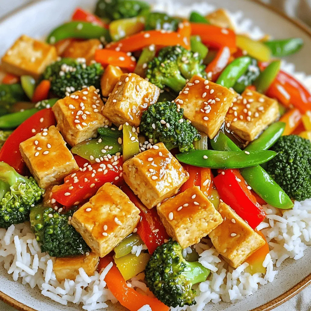 Für ein köstliches Krosses Tofu Stir Fry benötigst du frische und hochwertige Zutaten. Hier sind die Hauptbestandteile: - 1 Block fester Tofu, gepresst und gewürfelt - 2 Esslöffel Maisstärke - 3 Esslöffel Pflanzenöl - 1 rote Paprika, in Scheiben geschnitten - 1 Tasse Brokkoliröschen - 1 Karotte, in feine Streifen geschnitten - 1 Tasse Zuckerschoten - 2 Knoblauchzehen, gehackt - 1 Zoll Ingwer, gerieben - 3 Esslöffel Sojasauce - 1 Esslöffel Sesamöl - 1 Esslöffel Reisessig - 1 Teelöffel Chiliflocken (optional) - Sesamsamen zur Garnierung Diese Zutaten sorgen für einen tollen Geschmack und eine schöne Textur. Falls du einige Zutaten nicht findest oder magst, gibt es Alternativen. Zum Beispiel: - Statt fester Tofu kannst du auch Seidentofu verwenden. Dieser ist weicher und hat eine andere Textur. - Ersetze die rote Paprika durch gelbe oder grüne Paprika. Alle schmecken gut! - Anstelle von Zuckerschoten kannst du Erbsen oder grüne Bohnen nutzen. Diese Alternativen helfen dir, das Rezept an deine Vorlieben anzupassen. Frische Zutaten machen dein Gericht besser. Hier sind einige Tipps: - Wähle Tofu, der fest und gut verpackt ist. Achte auf das Haltbarkeitsdatum. - Achte auf leuchtende Farben bei Gemüse. Sie zeigen, dass sie frisch sind. - Kaufe Gemüse, das knackig und nicht matschig ist. So bleibt der Biss im Gericht erhalten. Mit frischen Zutaten erzielst du das beste Ergebnis. Wenn du diese Tipps beachtest, wird dein Krosses Tofu Stir Fry lecker und gesund! Du findest die vollständige Zubereitung im [Full Recipe]. Zuerst pressen Sie den Tofu. Dies entfernt die Feuchtigkeit. Legen Sie ihn für 30 Minuten unter ein schweres Gewicht. Danach schneiden Sie den Tofu in Würfel. Diese Würfel müssen gleichmäßig sein. Dann geben Sie die Würfel in eine Schüssel. Streuen Sie die Maisstärke darüber. Mischen Sie alles gut, bis der Tofu bedeckt ist. Dies gibt dem Tofu eine schöne, knusprige Textur. Jetzt bereiten Sie das Gemüse vor. Schneiden Sie die rote Paprika in Scheiben. Brokkoli schneiden Sie in kleine Röschen. Bei der Karotte schneiden Sie feine Streifen. Zuckerschoten brauchen keine großen Schnitte. Hacken Sie auch den Knoblauch. Reiben Sie den Ingwer. Diese Zutaten bringen viel Geschmack in das Gericht. Jetzt kommen wir zum Kochen. Erhitzen Sie 2 Esslöffel Pflanzenöl in einer Pfanne. Wenn das Öl heiß ist, fügen Sie die Tofuwürfel hinzu. Braten Sie sie 5 bis 7 Minuten lang an. Wenden Sie die Würfel, damit sie gleichmäßig bräunen. Wenn sie goldbraun sind, nehmen Sie den Tofu heraus. In der gleichen Pfanne geben Sie den restlichen Esslöffel Öl hinzu. Fügen Sie den Knoblauch und den Ingwer hinzu. Sautieren Sie alles 30 Sekunden lang. Dann kommen die Paprika, der Brokkoli, die Karotten und die Zuckerschoten hinein. Braten Sie das Gemüse 5 bis 6 Minuten an. Es soll zart, aber knusprig sein. Reduzieren Sie die Hitze und geben Sie den Tofu zurück in die Pfanne. Gießen Sie die Sojasauce, das Sesamöl und den Reisessig darüber. Wenn Sie mögen, fügen Sie Chiliflocken hinzu. Mischen Sie alles vorsichtig. Lassen Sie es 2 bis 3 Minuten köcheln. Die Aromen verbinden sich dann gut. Übertragen Sie das Stir Fry auf einen Teller. Bestreuen Sie es mit Sesamsamen. Fertig! Sie haben ein leckeres Gericht. Für die vollständigen Details schauen Sie sich das Full Recipe an. Um knusprigen Tofu zu bekommen, muss der Tofu gut gepresst sein. Drücken Sie ihn mindestens 30 Minuten lang, um Wasser zu entfernen. Das hilft sehr! Bedecken Sie die Tofustücke dann mit Maisstärke. Diese Schicht sorgt für die perfekte Kruste. Frittieren Sie den Tofu in heißem Öl. So wird er goldbraun und knackig. Ein Wok ist ideal für das Braten von Gemüse. Er speichert die Hitze gut. Stellen Sie sicher, dass der Wok heiß ist, bevor Sie das Gemüse hinzufügen. Braten Sie das Gemüse nicht zu lange. Es sollte außen zart und innen knackig bleiben. Mischen Sie die Zutaten schnell, damit sie gleichmäßig garen. Dies sorgt für einen tollen Wolkeneffekt! Ein häufiger Fehler ist, den Tofu zu früh zu rühren. Lassen Sie ihn zuerst braten, bevor Sie ihn wenden. Ein weiterer Fehler ist, zu viel Gemüse auf einmal hinzuzufügen. Dies kühlt den Wok ab. Braten Sie das Gemüse in Portionen. So bleibt alles heiß und knusprig. Ein weiterer Tipp: Überfüllen Sie den Wok nicht, um ein gleichmäßiges Braten zu gewährleisten. Gehen Sie in Ihrer Küche mit diesen Tipps auf Entdeckungsreise und zaubern Sie Ihr perfektes krosses Tofu Stir Fry. Für das vollständige Rezept schauen Sie sich die [Full Recipe] an! {{image_4}} Für ein vegetarisches oder veganes Krosses Tofu Stir Fry können Sie verschiedene Zutaten verwenden. Ersetzen Sie die Sojasauce durch Tamari für eine glutenfreie Option. Sie können auch Gemüsebrühe anstelle von Reisessig nutzen. Diese Anpassungen halten das Gericht pflanzenbasiert und lecker. Jeder hat eigene Vorlieben. Fügen Sie mehr Gewürze hinzu, wenn Sie es schärfer mögen. Probieren Sie auch verschiedene Saucen wie Teriyaki oder Hoisin für einen neuen Geschmack. Für einen süßeren Touch können Sie etwas Honig oder Ahornsirup hinzufügen. Diese Anpassungen machen das Gericht einzigartig und spannend. Saisonales Gemüse bringt frische Aromen. Im Frühling sind Spargel und Erbsen hervorragend. Im Sommer passen Zucchini und Auberginen gut dazu. Im Herbst können Sie Kürbis und Rosenkohl verwenden. Im Winter sind Wurzelgemüse wie Karotten und Rüben ideal. Diese Zutaten machen das Gericht nahrhaft und bunt. Für das vollständige Rezept schauen Sie sich das [Full Recipe] an. Nach dem Kochen bleibt oft etwas Tofu Stir Fry übrig. Um die Reste frisch zu halten, sollten Sie sie in einem luftdichten Behälter aufbewahren. Lassen Sie das Gericht auf Raumtemperatur abkühlen, bevor Sie es abdecken. Lagern Sie die Reste im Kühlschrank, wo sie bis zu drei Tage halten. Wenn Sie Platz sparen möchten, können Sie die Portionen auch in einzelnen Behältern lagern. Wenn Sie Ihr Tofu Stir Fry wieder aufwärmen, gibt es einige einfache Methoden. Die beste Methode ist, es in einer Pfanne bei mittlerer Hitze zu erhitzen. Fügen Sie ein wenig Öl hinzu, damit der Tofu wieder knusprig wird. Rühren Sie das Gericht regelmäßig um. Sie können auch die Mikrowelle verwenden, aber die Textur wird nicht so gut sein. Stellen Sie sicher, dass Sie das Gericht in kleinen Portionen aufwärmen, damit es gleichmäßig warm wird. Tofu Stir Fry hält sich gut im Kühlschrank für bis zu drei Tage. Wenn Sie es länger aufbewahren möchten, können Sie es einfrieren. Stellen Sie sicher, dass es vollständig abgekühlt ist, bevor Sie es in einen gefrierfesten Behälter oder einen Gefrierbeutel geben. So bleibt es bis zu drei Monate frisch. Zum Auftauen können Sie es über Nacht im Kühlschrank lassen oder es direkt in der Mikrowelle auftauen. Um deinen Tofu knusprig zu machen, beginne mit festem Tofu. Drücke den Tofu, um Feuchtigkeit zu entfernen. Schneide ihn dann in Würfel. Bedecke die Tofuwürfel mit Maisstärke. Dies hilft, eine knusprige Schicht zu bilden. Erhitze Öl in einer Pfanne. Füge die Tofuwürfel hinzu und brate sie goldbraun. Wende sie regelmäßig, damit alle Seiten knusprig werden. Ja, du kannst viele Gemüsesorten hinzufügen! Probiere Zucchini, Pilze oder Auberginen. Du kannst auch Spinat oder Grünkohl verwenden. Jedes Gemüse bringt einen neuen Geschmack. Achte darauf, die Garzeit anzupassen. So bleibt alles frisch und knackig. Reste von deinem krossen Tofu Stir Fry halten sich gut. Bewahre sie in einem luftdichten Behälter auf. Im Kühlschrank sind sie bis zu drei Tage haltbar. Du kannst sie auch einfrieren. Im Gefrierfach halten sie bis zu drei Monate. Erwärme sie in der Mikrowelle oder in einer Pfanne. So bleibt der Tofu knusprig. In diesem Artikel habe ich die besten Zutaten für krosses Tofu Stir Fry vorgestellt. Du hast erfahren, wie Sie frische Zutaten auswählen und Tofu richtig zubereiten. Meine Schritt-für-Schritt-Anleitung hilft dir beim Kochen. Ich habe Tipps gegeben, um den perfekten Tofu zu erzielen und häufige Fehler zu vermeiden. Variationen ermöglichen Anpassungen nach deinem Geschmack. Schließlich habe ich nützliche Infos zur Lagerung und Haltbarkeit geteilt. Nutze dieses Wissen, um dein Gericht zu perfektionieren und neue Aromen zu entdecken.