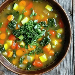 Rustikale Gemüsesuppe Einfach und Herzhaft Genießen
