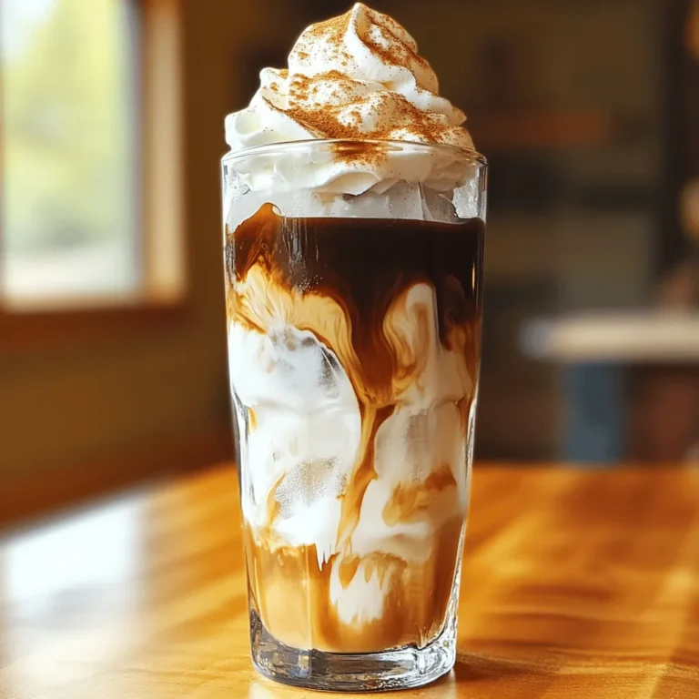 - 2 Shots frisch gebrühter Espresso - 2 Esslöffel brauner Zucker - 1 Esslöffel Vanillesirup Die Hauptzutaten machen diesen Getränketrend aus. Espresso gibt den starken Geschmack. Brauner Zucker sorgt für die süße Note. Vanillesirup bringt ein tolles Aroma. - 1/2 Tasse Milch (wahlweise tierisch oder pflanzlich) - Eiswürfel - Eine Prise Meersalz Die zusätzlichen Zutaten sind wichtig. Die Milch macht das Getränk cremig. Eiswürfel sorgen für die perfekte Kälte. Meersalz bringt eine feine Balance in den Geschmack. - Schlagcreme - Zimt oder Muskatnuss zum Garnieren Für das Topping können Sie kreativ sein. Schlagcreme macht es noch leckerer. Zimt oder Muskatnuss geben eine besondere Note. Fühlen Sie sich frei, zu experimentieren! Für das vollständige Rezept schauen Sie sich den Abschnitt "Full Recipe" an. Bereiten Sie 2 Shots Espresso mit Ihrer bevorzugten Brühmethode zu. Verwenden Sie frische Kaffeebohnen für den besten Geschmack. Lassen Sie den Espresso nach dem Brühen kurz abkühlen. Dies hilft, die Aromen zu bewahren. Nehmen Sie einen kleinen Shaker oder ein Glas mit Deckel. Geben Sie 2 Esslöffel braunen Zucker und 1 Esslöffel Vanillesirup hinein. Fügen Sie eine Prise Meersalz hinzu. Das Salz hebt die Süße hervor und macht den Geschmack runder. Gießen Sie den heißen Espresso in den Shaker über die Zuckermischung. Verschließen Sie den Shaker gut. Schütteln Sie kräftig für 10-15 Sekunden. Dies sorgt für eine schaumige Textur. Füllen Sie ein Glas halb mit Eiswürfeln. Gießen Sie den geschüttelten Espresso über das Eis. Fügen Sie 1/2 Tasse Milch hinzu und rühren Sie sanft um. Optional können Sie Schlagcreme und Zimt oder Muskatnuss für das Topping verwenden. Genießen Sie Ihr erfrischendes Getränk! Für die vollständige Anleitung schauen Sie sich das Full Recipe an. Die Wahl der Kaffeebohnensorte ist entscheidend. Verwenden Sie frisch geröstete Bohnen. Der Mahlgrad sollte fein sein, ähnlich wie für einen klassischen Espresso. Dies hilft, die Aromen optimal zu extrahieren. Ein guter Espresso hat eine schöne Crema. Diese gibt dem Getränk eine tolle Textur. Passen Sie den Zuckergehalt nach Ihrem Geschmack an. Manche mögen es süßer, andere weniger. Beginnen Sie mit zwei Esslöffeln braunem Zucker. Testen Sie dann, ob Sie mehr hinzufügen möchten. Brauner Zucker gibt dem Getränk einen reichen, karamelligen Geschmack. Es lohnt sich, mit der Menge zu experimentieren. Wenn Sie pflanzliche Milch verwenden möchten, haben Sie viele Optionen. Hafermilch passt gut, da sie die Süße des Espressos ergänzt. Mandelmilch ist leicht und hat einen nussigen Geschmack. Auch Sojamilch ist eine gute Wahl. Achten Sie darauf, ungesüßte Varianten zu wählen, wenn Sie den Zuckergehalt niedrig halten wollen. {{image_4}} Möchtest du deinem Iced Brown Sugar Shaken Espresso einen neuen Twist geben? Du kannst Karamell oder Schokolade hinzufügen. Beide Optionen bringen eine süße und reichhaltige Note. Einfach einen Esslöffel Karamellsirup oder Schokoladensirup in den Shaker geben. Schüttle es gut mit dem Espresso. Das macht dein Getränk noch leckerer. Wenn du es stärker magst, probiere doppelte oder dreifache Shots Espresso. Mehr Espresso gibt einen kräftigeren Geschmack. Du kannst auch die Menge an braunem Zucker anpassen. So entscheidest du, wie süß dein Getränk sein soll. Ein starker Espresso mit weniger Zucker ist ein echter Muntermacher. Saisonale Aromen sind eine tolle Idee. Im Herbst kannst du Kürbis-Gewürz hinzufügen. Das passt perfekt zu den kühlen Tagen. Im Sommer probiere frische Minze. Einfach ein paar Minzblätter ins Glas geben und leicht anklopfen, bevor du die anderen Zutaten hinzufügst. Diese Varianten machen deinen Iced Brown Sugar Shaken Espresso besonders und frisch. Für das vollständige Rezept, schau dir die [Full Recipe] an. Wenn Sie Reste Ihres Iced Brown Sugar Shaken Espresso haben, lagern Sie sie gut. Bewahren Sie den Espresso in einem verschlossenen Behälter im Kühlschrank auf. Achten Sie darauf, dass der Behälter sauber ist, um den Geschmack zu bewahren. Zucker kann in der Originalverpackung bleiben. Lagern Sie ihn an einem kühlen, trockenen Ort. So bleibt der Zucker frisch und klumpenfrei. Wenn Sie mehrere Portionen machen möchten, bereiten Sie den Espresso im Voraus vor. Sie können die Espresso-Shots in einem großen Behälter zubereiten und dann abkühlen lassen. Mischen Sie den Zucker und den Vanillesirup in einem separaten Behälter. Wenn Sie bereit sind, servieren Sie die Mischung einfach über Eis. So sparen Sie Zeit und können schnell genießen. Die Haltbarkeit der Zutaten ist wichtig. Frisch gebrühter Espresso bleibt im Kühlschrank etwa 3 Tage gut. Der braune Zucker hat eine sehr lange Haltbarkeit, solange er trocken bleibt. Vanillesirup bleibt in der Regel 6 Monate haltbar, wenn er richtig verschlossen ist. Achten Sie darauf, die Zutaten gut zu lagern, um ihren Geschmack zu erhalten. Ein Iced Brown Sugar Shaken Espresso ist ein köstliches, kaltes Kaffeegetränk. Es kombiniert frischen Espresso mit braunem Zucker und Vanillesirup. Die Mischung wird kräftig geschüttelt, um eine schaumige Textur zu erzeugen. Danach wird sie über Eis gegossen und mit Milch serviert. Dieses Getränk ist besonders beliebt, da es süß und erfrischend ist. Es ist perfekt für heiße Tage oder wenn du einen Energieschub brauchst. Ja, du kannst das Rezept anpassen! Du kannst verschiedene Süßungsmittel verwenden, wenn du magst. Honig oder Agavensirup sind gute Alternativen. Auch die Milch kann angepasst werden. Du kannst Vollmilch, fettarme Milch oder pflanzliche Optionen wie Hafermilch wählen. Diese Anpassungen machen das Getränk noch vielseitiger und helfen dir, deinen persönlichen Geschmack zu treffen. Der Iced Brown Sugar Shaken Espresso hat einige Kalorien, aber du kannst sie leicht reduzieren. Ein normales Rezept hat etwa 200 Kalorien. Du kannst die Zuckermenge verringern oder die Milch durch eine kalorienärmere Option ersetzen. Das Getränk bleibt trotzdem lecker und befriedigend. Mit ein paar kleinen Änderungen kannst du es gesünder machen, ohne auf den Geschmack zu verzichten. Dieser Artikel hat gezeigt, wie man einen Iced Brown Sugar Shaken Espresso zubereitet. Wir haben die Hauptzutaten wie Espresso, Zucker und Vanillesirup besprochen. Zusätzlich gab es Tipps zur optimalen Zubereitung und Variationen für besonderen Geschmack. Denke daran, die Zutaten nach deinem eigenen Geschmack anzupassen. Egal, ob du eine süße oder stärkere Note möchtest, die Möglichkeiten sind schier endlos. Experimentiere und finde deinen perfekten Espresso!