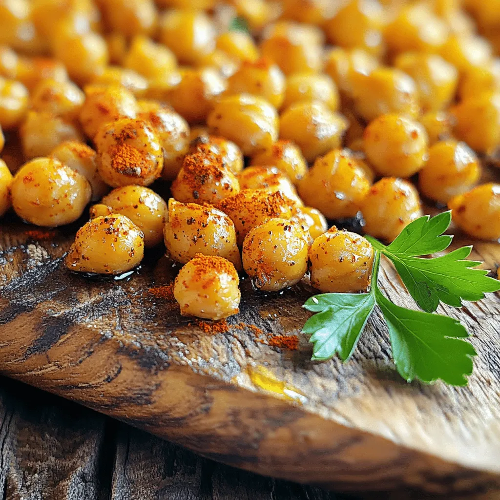 Die Basis für unsere gerösteten Kichererbsen sind einfach und lecker. Hier sind die Hauptzutaten, die du brauchst: - 1 Dose (425 g) Kichererbsen, abgetropft und abgespült - 2 Esslöffel Olivenöl - 1 Teelöffel geräuchertes Paprikapulver - 1/2 Teelöffel Cayennepfeffer (nach Geschmack anpassen) - 1 Teelöffel Knoblauchpulver - 1 Teelöffel Zwiebelpulver - 1/2 Teelöffel Salz - 1/4 Teelöffel schwarzer Pfeffer - 1 Esslöffel Nährhefe (optional, für einen käsigen Geschmack) Diese Zutaten bieten eine großartige Mischung aus Textur und Geschmack. Die Gewürze sind das Herzstück dieses Snacks. Sie machen die Kichererbsen schmackhaft und spannend. - Geräuchertes Paprikapulver bringt eine tiefe, rauchige Note. - Cayennepfeffer fügt die gewünschte Schärfe hinzu, die du nach deinem Geschmack anpassen kannst. - Knoblauch- und Zwiebelpulver geben einen tollen Umami-Geschmack. - Salz und schwarzer Pfeffer runden die Aromen ab und heben den Geschmack. Die Kombination dieser Gewürze verwandelt einfache Kichererbsen in einen würzigen Snack. Wenn du kreativ sein willst, kannst du einige optionale Zutaten hinzufügen. Diese geben deinen Kichererbsen noch mehr Geschmack. - Nährhefe gibt einen käsigen Geschmack. Sie ist perfekt für Veganer. - Kreuzkümmel oder Kurkuma können einen neuen Geschmack hinzufügen. - Frische Kräuter wie Petersilie oder Koriander sorgen für Frische. Du kannst die Zutaten nach deinem Geschmack mixen und anpassen. So wird jeder Biss einzigartig und lecker. Für das vollständige Rezept, sieh dir die Full Recipe an. Heizen Sie den Ofen auf 200°C vor. Das sorgt für eine gleichmäßige Röstung. Nehmen Sie eine Dose Kichererbsen und lassen Sie sie abtropfen. Spülen Sie die Kichererbsen gut ab, um die Konservierungsstoffe zu entfernen. Tupfen Sie sie mit einem Papiertuch trocken. Trockene Kichererbsen werden beim Röstprozess knuspriger. In einer großen Schüssel kombinieren Sie das Olivenöl mit den Gewürzen. Fügen Sie 1 Teelöffel geräuchertes Paprikapulver, 1/2 Teelöffel Cayennepfeffer, 1 Teelöffel Knoblauchpulver, 1 Teelöffel Zwiebelpulver, 1/2 Teelöffel Salz und 1/4 Teelöffel schwarzen Pfeffer hinzu. Rühren Sie alles gut um, bis die Mischung gleichmäßig aussieht. Wenn Sie einen käsigen Geschmack wollen, fügen Sie 1 Esslöffel Nährhefe hinzu. Geben Sie die trockenen Kichererbsen in die Schüssel mit der Gewürzmischung. Werfen Sie sie gut um, bis sie gleichmäßig beschichtet sind. Verteilen Sie die Kichererbsen auf einem Backblech, das mit Backpapier ausgelegt ist. Rösten Sie die Kichererbsen 25-30 Minuten lang. Wenden Sie sie nach der Hälfte der Zeit, damit sie gleichmäßig bräunen. Nach dem Rösten lassen Sie sie kurz abkühlen. Servieren Sie die Kichererbsen als Snack oder über Salaten. Für die vollständige Vorbereitung, schauen Sie sich das Full Recipe an. Um die Kichererbsen knusprig zu machen, ist es wichtig, sie gut zu trocknen. Nach dem Abspülen, tupfen Sie sie mit einem Papiertuch ab. Feuchtigkeit macht sie weich. Verwenden Sie auch genug Öl. Es hilft, die Gewürze zu halten und sorgt für eine schöne Bräunung. Achten Sie darauf, dass die Kichererbsen in einer einzigen Schicht auf dem Blech liegen. Wenn sie übereinanderliegen, werden sie nicht gleichmäßig knusprig. Ein häufiger Fehler ist, die Kichererbsen zu kurz zu rösten. Rösten Sie sie mindestens 25 Minuten. Wenden Sie sie in der Mitte der Zeit, um ein gleichmäßiges Rösten zu gewährleisten. Ein weiterer Fehler ist, zu viele Gewürze zu verwenden. Zu viel kann den Geschmack überdecken. Halten Sie sich an die angegebenen Mengen im Full Recipe. Es gibt viele Wege, um Kichererbsen zu variieren. Fügen Sie für eine süßere Note etwas Zimt oder Honig hinzu. Probieren Sie verschiedene Gewürze, wie Kreuzkümmel oder Curry, um den Geschmack zu ändern. Wenn Sie Käse mögen, geben Sie Parmesan oder Feta hinzu. Diese Variationen machen die Kichererbsen spannend und lecker für jeden Snack. {{image_4}} Würzige geröstete Kichererbsen sind von Natur aus vegan und glutenfrei. Sie passen perfekt zu vielen Diäten. Verwenden Sie einfach die angegebenen Zutaten. Achten Sie darauf, dass alle Gewürze und Öle, die Sie verwenden, ebenfalls vegan und glutenfrei sind. So bleibt Ihr Snack gesund und lecker. Variationen der Gewürze machen den Snack noch spannender. Experimentieren Sie mit verschiedenen Aromen. Zum Beispiel können Sie Kreuzkümmel oder Curry verwenden. Für einen süßeren Snack fügen Sie Zimt oder Honig hinzu. Seien Sie kreativ und finden Sie Ihre Lieblingskombination. Jedes Mal, wenn Sie die Gewürze ändern, entsteht ein neuer Geschmack. Kichererbsen sind sehr vielseitig. Sie können auch Hummus oder Kichererbsensalat machen. Diese Snacks sind gesund und einfach zuzubereiten. Probieren Sie auch Kichererbsen-Curry oder Kichererbsen-Burger. Sie sind nicht nur nahrhaft, sondern auch köstlich. Die Möglichkeiten sind fast endlos. Nutzen Sie die Vielseitigkeit der Kichererbsen in Ihrer Küche. So bleiben Ihre Snacks nie langweilig. Geröstete Kichererbsen sind einfach zu lagern. Lassen Sie sie zuerst auf Raumtemperatur abkühlen. Danach legen Sie sie in einen luftdichten Behälter. Das hält sie frisch und knusprig. Verwenden Sie trockene Behälter, um Feuchtigkeit zu vermeiden. Wenn Sie sie richtig lagern, bleiben geröstete Kichererbsen bis zu einer Woche frisch. Nach ein paar Tagen können sie weich werden. Um sie wieder knusprig zu machen, rösten Sie sie einfach kurz im Ofen. Diese Kichererbsen sind ein toller Snack und passen gut zu Salaten. Ja, Sie können Kichererbsen einfrieren! Legen Sie die abgekühlten Kichererbsen auf ein Backblech und frieren Sie sie ein. Nach ein paar Stunden können Sie sie in einen Gefrierbeutel geben. Zum Auftauen legen Sie die Kichererbsen einfach in den Kühlschrank. Rösten Sie sie dann erneut für den besten Geschmack. Für das vollständige Rezept mit weiteren Tipps schauen Sie sich die [Full Recipe] an. Um Kichererbsen knuspriger zu machen, tupfen Sie sie trocken. Feuchtigkeit macht sie weich. Verwenden Sie ein Papiertuch und drücken Sie sanft. Ein weiterer Tipp ist, sie bei hoher Temperatur zu rösten. 200 Grad Celsius (400 Grad Fahrenheit) ist ideal. Wenden Sie die Kichererbsen während des Röstens. So werden sie gleichmäßig knusprig. Ja, geröstete Kichererbsen sind sehr gesund. Sie enthalten viele Ballaststoffe. Diese fördern die Verdauung und halten Sie satt. Kichererbsen sind auch reich an Eiweiß. Das macht sie zu einem tollen Snack. Sie sind fettarm, besonders wenn Sie weniger Öl verwenden. Außerdem bieten sie wichtige Vitamine und Mineralien. Ja, Sie können Kichererbsen im Airfryer zubereiten. Dies ist eine schnelle und einfache Methode. Kochen Sie sie bei 200 Grad Celsius für etwa 15 bis 20 Minuten. Schütteln Sie den Korb einmal während des Garens. So werden sie gleichmäßig knusprig. Achten Sie darauf, die Kichererbsen vorher gut abzutrocknen. Kichererbsen stammen ursprünglich aus dem Nahen Osten. Sie sind eine der ältesten Kulturpflanzen. Viele Länder bauen sie an, darunter Indien, Türkei und Australien. Kichererbsen sind in der mediterranen Küche sehr beliebt. Sie sind ein Grundnahrungsmittel in vielen Rezepten. Für das Rezept von würzigen gerösteten Kichererbsen finden Sie die vollständige Anleitung in [Full Recipe]. Zusammenfassend haben wir die besten Zutaten und Schritte für leckere geröstete Kichererbsen besprochen. Ich habe Tipps gegeben, um die perfekte Konsistenz zu erreichen. Auch Variationen und Lagerungshinweise wurden behandelt. Kichererbsen sind nicht nur nahrhaft, sondern auch vielseitig. Mit den richtigen Gewürzen kannst du viele Geschmäcker entdecken. Nutze die Tipps, um dein Kichererbsen-Rezept zu verbessern. Lass deiner Kreativität freien Lauf und genieße den Snack!