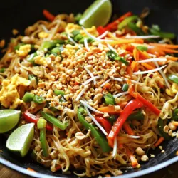 Easy Vegetable Pad Thai Schnelle und leckere Mahlzeit