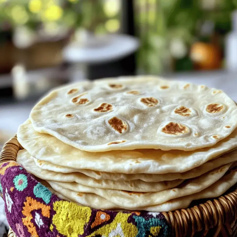 - 2 Tassen Weizenmehl (Allzweckmehl) - 1/2 Teelöffel Salz - 1/2 Teelöffel Backpulver Die Basis für deine Tortillas sind die Hauptzutaten. Weizenmehl gibt dir die Struktur. Salz bringt den Geschmack. Backpulver sorgt für eine leichte Textur. Diese Zutaten sind einfach zu finden. Du hast sie vielleicht schon in deiner Küche. - 3 Esslöffel Pflanzenöl oder Schmalz - 3/4 Tasse warmes Wasser Fett ist wichtig. Es macht die Tortillas weich und geschmeidig. Du kannst Pflanzenöl oder Schmalz verwenden. Beide sind gut geeignet. Warmes Wasser hilft, den Teig zu binden. Es macht den Teig geschmeidiger und einfacher zu kneten. Wenn du die Zutaten richtig wählst, bekommst du perfekte Tortillas. Für das vollständige Rezept schau dir die [Full Recipe] an. Um den perfekten Tortillateig zu machen, beginne ich mit den trockenen Zutaten. In einer großen Schüssel vermenge ich 2 Tassen Weizenmehl, 1/2 Teelöffel Salz und 1/2 Teelöffel Backpulver. Es ist wichtig, dass alles gut verteilt ist. Dann füge ich 3 Esslöffel Pflanzenöl oder Schmalz hinzu. Mit meinen Händen arbeite ich das Fett in das Mehl ein, bis die Mischung krümelig aussieht. Jetzt kommt das Wasser ins Spiel. Ich gebe nach und nach 3/4 Tasse warmes Wasser hinzu. Ich verwende einen Holzlöffel, um alles gut zu vermengen. Wenn der Teig weich wird, knete ich ihn für etwa 3-5 Minuten auf einer leicht bemehlten Fläche. Der Teig sollte glatt und elastisch sein. Danach teile ich ihn in 8 gleichgroße Portionen. Jede Portion forme ich zu einer Kugel. Ich decke sie mit einem sauberen Küchentuch ab und lasse sie mindestens 15 Minuten ruhen. Nach der Ruhezeit ist es Zeit, die Tortillas zu formen. Ich nehme eine Teigkugel und drücke sie leicht mit der Hand platt. Dann benutze ich ein Nudelholz, um sie zu einem dünnen Kreis auszurollen. Die Tortilla sollte einen Durchmesser von etwa 20-25 cm haben. Ich achte darauf, immer etwas Mehl zu verwenden, damit sie nicht anklebt. Jetzt ist die Pfanne dran. Ich erhitze eine trockene Pfanne bei mittlerer bis hoher Hitze. Wenn sie heiß ist, lege ich die Tortilla hinein. Ich backe sie etwa 30 Sekunden auf einer Seite, bis sich Blasen bilden. Dann wende ich sie und backe die andere Seite für weitere 30 Sekunden, bis sie leicht braun wird. Nach dem Backen nehme ich die Tortilla von der Hitze und wickele sie in ein sauberes Tuch, um sie warm zu halten. Ich wiederhole diesen Vorgang mit den restlichen Teigkugeln. Diese einfachen Schritte bringen dich zu leckeren, hausgemachten Tortillas. Du kannst sie mit vielen tollen Zutaten füllen. Probiere die [Full Recipe] für mehr Details! Um die perfekte Textur zu erreichen, musst du das richtige Verhältnis von Wasser und Mehl finden. Zwei Tassen Mehl benötigen etwa 3/4 Tasse warmes Wasser. Zu viel Wasser macht die Tortillas klebrig. Zu wenig Wasser macht sie trocken. Knete den Teig gut. Verwende dafür deine Hände oder eine Küchenmaschine. Achte darauf, dass der Teig glatt und elastisch ist. Das gibt dir die weiche Textur, die du suchst. Um das Ankleben zu vermeiden, streue beim Ausrollen etwas Mehl auf die Arbeitsfläche. So gleitet der Nudelholz besser. Wenn der Teig an der Rolle haftet, kann das frustrierend sein. Eine warme Pfanne sorgt für ein gleichmäßiges Backen. Erhitze die Pfanne gut, bevor du die Tortillas hineinlegst. So bekommst du die schönen Blasen und die goldene Farbe. Serviere die warmen Tortillas in einem Korb, der mit einem Tuch ausgelegt ist. Das hält sie warm und frisch. Du kannst verschiedene Füllungen verwenden. Beliebte Optionen sind gegrilltes Hähnchen, frisches Gemüse oder Avocado. Diese Kombinationen machen das Essen lecker und bunt. Weitere Ideen findest du im [Full Recipe]. {{image_4}} *Vollkornmehl-Option:* Möchtest du mehr Ballaststoffe? Nutze Vollkornmehl. Es macht die Tortillas nahrhafter. Der Geschmack ändert sich leicht, ist aber sehr lecker. Probiere es aus, wenn du gesund leben willst. *Glutenfreie Tortillas:* Hast du eine Glutenunverträglichkeit? Du kannst auch glutenfreies Mehl verwenden. Reismehl oder Maismehl sind gute Alternativen. Achte darauf, die Mischung gut zu kneten. So bleibt der Teig geschmeidig. *Kräuter und Gewürze einarbeiten:* Möchtest du mehr Geschmack? Füge frische Kräuter oder Gewürze hinzu. Koriander oder Kreuzkümmel passen gut. Sie geben den Tortillas einen besonderen Kick. Experimentiere mit deinen Lieblingsgewürzen. *Personalisierte Füllungen:* Die Füllungen sind der Spaß! Nutze, was du magst. Gegrilltes Gemüse, Hühnchen oder Bohnen sind ideal. Du kannst auch Käse und Salsa hinzufügen. So machst du jede Tortilla einzigartig. *Mini-Tortillas für Snacks:* Brauchst du kleine Tortillas? Teile den Teig in kleinere Portionen. So hast du perfekte Snacks für Partys oder Kinder. Sie sind einfach zu essen und machen Spaß! *Große Tortillas für Wraps:* Willst du etwas Herzhaftes? Mache größere Tortillas für Wraps. Sie sind toll für ein schnelles Mittagessen. Fülle sie mit allem, was du magst. So hast du ein köstliches Gericht in der Hand. Für das vollständige Rezept, schau dir [Full Recipe] an. Frische Tortillas sind köstlich, aber die richtige Lagerung ist wichtig. Sie bleiben länger gut, wenn du einige einfache Tipps befolgst. Kühlung und Haltbarkeit Frische Tortillas kannst du bis zu einer Woche im Kühlschrank aufbewahren. Lege sie in einen luftdichten Behälter oder wickele sie in Frischhaltefolie. So bleibt die Feuchtigkeit erhalten und sie trocknen nicht aus. Einfrieren für längere Lagerung Wenn du die Tortillas länger aufbewahren möchtest, friere sie ein. Lege sie in einen Gefrierbeutel und trenne jede Tortilla mit Backpapier. So kannst du sie leicht entnehmen. Gefrorene Tortillas halten bis zu drei Monate. Mikrowelle vs. Pfanne Die Mikrowelle ist schnell, aber die Pfanne gibt mehr Geschmack. Wenn du die Mikrowelle nutzt, lege die Tortillas auf einen Teller und decke sie mit einem feuchten Tuch ab. Erhitze sie für 15-30 Sekunden. In der Pfanne erhitzt du sie ohne Fett, für ca. 30 Sekunden pro Seite. Dadurch bleiben sie weich und bekommen einen tollen Geschmack. Frischhaltetipps Um die Tortillas frisch zu halten, wickele sie in ein sauberes Küchentuch, wenn du sie nicht sofort servierst. So bleiben sie warm und weich bis zum Servieren. Diese Tipps helfen dir, die perfekte Tortilla zu genießen, wann immer du Lust darauf hast. Selbstgemachte Tortillas sind frisch am besten. Sie halten sich im Kühlschrank etwa 3 bis 5 Tage. Bewahre sie in einem luftdichten Behälter auf. Wenn du sie länger aufbewahren möchtest, friere sie ein. So bleiben sie bis zu 3 Monate frisch. Achte darauf, die Tortillas zwischen Lagen von Backpapier zu lagern, damit sie nicht zusammenkleben. Ja, du kannst die Tortillas im Voraus machen. Bereite den Teig vor und forme die Tortillas. Lege sie in einem Stapel zusammen und decke sie mit einem Tuch ab. Du kannst die Tortillas auch in einem luftdichten Behälter im Kühlschrank lagern. Wenn du bereit bist, sie zu verwenden, erhitze sie einfach in einer Pfanne. Wenn der Teig zu trocken ist, füge mehr Wasser hinzu. Gib jeweils einen Esslöffel warmes Wasser dazu und knete weiter. Achte darauf, dass der Teig weich und geschmeidig wird. Dies hilft, die Tortillas zart und flexibel zu machen. Wenn du zu viel Wasser hinzufügst, füge etwas mehr Mehl hinzu, um das Gleichgewicht zu halten. Ja, du kannst vegane Alternativen verwenden. Anstelle von Schmalz nimm einfach Pflanzenöl. Kokosöl oder Olivenöl sind gute Optionen. Diese Öle geben den Tortillas Geschmack und helfen, die richtige Textur zu erreichen. Du kannst auch pflanzliche Butter verwenden, wenn du magst. Die Tortilla hat eine lange Geschichte in der mexikanischen Küche. Sie ist ein Grundnahrungsmittel und wird seit Jahrhunderten hergestellt. Tortillas sind ein Symbol für Kultur und Gemeinschaft. Sie dienen oft als Basis für viele Gerichte. Die Zubereitung von Tortillas hat sich über die Jahre entwickelt. Heute genießen viele Menschen sie weltweit in verschiedenen Formen. In diesem Rezept für hausgemachte weiche Mehl Tortillas verwenden wir einfache Zutaten. Hier ist, was du brauchst: - 2 Tassen Weizenmehl (Allzweckmehl) - 1/2 Teelöffel Salz - 1/2 Teelöffel Backpulver - 3 Esslöffel Pflanzenöl oder Schmalz - 3/4 Tasse warmes Wasser Diese Zutaten sind leicht zu finden. Du kannst sie in jedem Supermarkt kaufen. Die Auswahl des richtigen Mehls ist wichtig. Allzweckmehl sorgt für eine weiche Textur. Salz gibt Geschmack. Backpulver hilft den Tortillas, beim Kochen leicht zu werden. Wenn du Pflanzenöl oder Schmalz verwendest, bekommst du einen tollen Geschmack. Warmes Wasser ist der Schlüssel. Es hilft, den Teig geschmeidig zu machen. Achte darauf, dass das Wasser nicht zu heiß ist. Zu heißes Wasser kann den Teig schädigen und die Tortillas hart machen. Bereit, die Zutaten zusammenzubringen? Lass uns anfangen! Selbstgemachte Tortillas sind einfach und lecker. Wir haben die Zutaten und Zubereitungsschritte durchgenommen. Zudem gab ich Tipps für die perfekte Textur und Präsentation. Variationen erlauben dir mehr Kreativität, sei es mit verschiedenen Mehlen oder Füllungen. Auch die Lagerung und Aufwärmen sind wichtig, um die Frische zu bewahren. Experimentiere mit diesen Rezepten und Tipps. Deine eigene Tortilla kann köstlich und einzigartig sein. Mach sie zu deinem Lieblingsgericht!