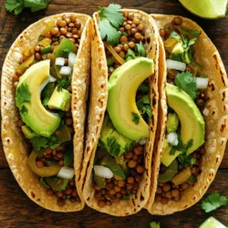 Vegan Linsen Tacos Einfaches und leckeres Gericht