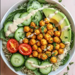 Knusprige Kichererbsen Buddha Bowl Gesund und Lecker