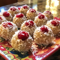 Cherry Coconut Protein Bites Gesunde Snack-Option