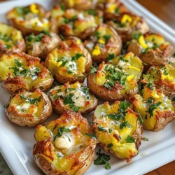 Smashed Potatoes with Garlic Butter Köstliches Rezept