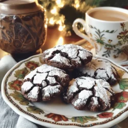 - 1 Tasse Weizenmehl - 1/2 Tasse ungesüßtes Kakaopulver - 2 Teelöffel Instant-Espresso-Pulver - 1/2 Teelöffel Backpulver - 1/4 Teelöffel Salz - 1/2 Tasse ungesalzene Butter, geschmolzen - 1 Tasse Kristallzucker - 2 große Eier - 1 Teelöffel Vanilleextrakt - Puderzucker zum Bestäuben Die Zutaten sind einfach und leicht zu finden. Beginnen wir mit dem Weizenmehl. Es sorgt für die Basis der Kekse. Das ungesüßte Kakaopulver gibt den tollen Schokoladengeschmack. Das Instant-Espresso-Pulver bringt einen starken, aromatischen Kick. Ein wenig Backpulver hilft den Keksen, beim Backen aufzugehen. Salz bringt alle Aromen zusammen. Die geschmolzene Butter macht die Kekse reichhaltig und feucht. Der Kristallzucker sorgt für die Süße. Die Eier geben dem Teig Struktur und helfen beim Binden. Vanilleextrakt fügt eine angenehme Tiefe hinzu. Schließlich bestäuben wir die Kekse mit Puderzucker, um ihnen einen schönen Look zu geben. Wenn du verschiedene Maße benötigst, sind Umrechnungstabellen nützlich. Du kannst auch eine glutenfreie Version machen. Nutze einfach glutenfreies Mehl anstelle von Weizenmehl. Das Kakaopulver bleibt gleich. Achte darauf, dass die anderen Zutaten ebenfalls glutenfrei sind. Diese einfachen Anpassungen helfen, jeden glücklich zu machen. Wer sich vegan ernähren möchte, kann die Eier durch Apfelmus oder Leinsamen ersetzen. Verwende vegane Butter anstelle von ungesalzener Butter. So bleiben die Kekse lecker und passen in jede Diät. Für mehr Details schaue dir die vollständige Rezeptur an und genieße das Backen! Heize deinen Backofen auf 175°C vor. Während der Ofen aufheizt, lege zwei Backbleche mit Backpapier aus. Das Backpapier hilft, die Kekse nicht festzukleben. Nehme eine mittlere Schüssel und vermenge die trockenen Zutaten. Du benötigst Weizenmehl, Kakaopulver, Espresso-Pulver, Backpulver und Salz. Rühre alles gut um, bis die Zutaten gleichmäßig verteilt sind. So verhinderst du Klumpen und sorgst für einen gleichmäßigen Geschmack. In einer großen Schüssel mische die geschmolzene Butter und den Kristallzucker. Verwende einen Schneebesen und rühre, bis die Mischung glatt ist. Füge dann die Eier nacheinander hinzu und rühre gut. Beende mit dem Vanilleextrakt. Diese Schritte sorgen dafür, dass der Teig gut bindet und einen feinen Geschmack hat. Jetzt ist es Zeit, die trockenen Zutaten zu den feuchten Zutaten zu geben. Mische alles vorsichtig mit einem Spatel oder Holzlöffel. Achte darauf, dass keine Mehlstreifen mehr sichtbar sind. Der Teig sollte dick und klebrig sein, das ist perfekt für die Kekse. Kühle den Keks-Teig etwa 30 Minuten im Kühlschrank. Dies hilft, dass die Kekse beim Backen ihre Form behalten. Nach dem Kühlen forme kleine Kugeln aus dem Teig. Wälze jede Kugel in Puderzucker, bis sie gleichmäßig bedeckt ist. Lege die Kugeln auf die Backbleche und lasse etwa 5 cm Platz dazwischen. Backe die Kekse für 10-12 Minuten. Sie sollten an den Rändern fest, aber in der Mitte noch weich sein. Lass sie nach dem Backen 5 Minuten auf den Blech abkühlen. Danach kannst du sie auf ein Kuchengitter legen. Für die vollständige Rezeptur besuche den Abschnitt mit dem vollständigen Rezept. Um perfekte Schokoladen Espresso Crinkle Cookies zu backen, gibt es ein paar häufige Fehler. Ein häufiger Fehler ist, den Teig nicht genug zu kühlen. Wenn der Teig warm ist, laufen die Kekse auseinander. Kühlen Sie den Teig immer mindestens 30 Minuten. Ein weiterer Fehler ist, die Kekse zu lange zu backen. Die Kekse sollten leicht weich in der Mitte bleiben. Sie härten beim Abkühlen nach. Achten Sie darauf, die Kekse rechtzeitig aus dem Ofen zu nehmen. Die Backtemperatur ist wichtig für den Erfolg der Kekse. Heizen Sie den Ofen immer auf 175°C vor. Diese Temperatur sorgt für die perfekte Konsistenz. Die Backzeit beträgt 10-12 Minuten. Überprüfen Sie die Kekse nach 10 Minuten. Sie sollten fest und oben aufgerissen sein, aber noch weich in der Mitte. Die Präsentation ist entscheidend. Servieren Sie die Kekse auf einem schönen Teller. Bestäuben Sie sie mit Puderzucker für einen hübschen Look. Eine kreative Idee ist, die Kekse mit einer Tasse frischem Kaffee zu kombinieren. Diese Kombination macht das Essen noch besser. Sie können auch eine Schüssel mit Schokoladensauce daneben stellen. So haben die Gäste eine süße Soße zum Dippen. {{image_4}} Eine gute Möglichkeit, Schokoladen Espresso Crinkle Cookies zu variieren, ist der Austausch von Zutaten. Du kannst Nüsse wie Walnüsse oder Pekannüsse hinzufügen. Diese geben den Keksen einen schönen Crunch. Auch Schokoladenstückchen sind eine tolle Ergänzung. Du kannst dunkle, Milch- oder sogar weiße Schokolade verwenden. Diese kleinen Änderungen bringen neue Aromen, die du lieben wirst. Die Größe und Form deiner Kekse kann den gesamten Look ändern. Für besondere Anlässe kannst du die Kekse größer machen. Verwende dazu einfach mehr Teig pro Keks. Du kannst auch Ausstechformen benutzen, um schöne Formen zu erhalten. Sterne oder Herzen sind perfekt für Feiertage oder Feiern. So wird jede Keksrunde etwas ganz Besonderes. Wenn du nach Alternativen suchst, gibt es viele Möglichkeiten. Du kannst die Butter durch Kokosöl oder vegane Margarine ersetzen. Anstelle von Eiern kannst du Apfelmus oder Leinsamen verwenden. Für eine zuckerfreie Variante nutze Erythrit oder andere Zuckerersatzstoffe. Diese Optionen sind einfach und machen die Kekse für jeden geeignet. So kannst du den Genuss ohne Bedenken teilen. Um die Frische der Schokoladen Espresso Crinkle Cookies zu bewahren, ist die Lagerung wichtig. Bewahre die Kekse in einem luftdichten Behälter auf. So bleiben sie weich und lecker. Verwende Trennpapier zwischen den Schichten, um ein Verkleben zu verhindern. Lagere sie an einem kühlen, trockenen Ort. Vermeide direkte Sonneneinstrahlung, da sie die Kekse austrocknen kann. Wenn du die Kekse länger aufbewahren möchtest, friere sie ein. Lass die Kekse nach dem Backen vollständig abkühlen. Lege sie in einen gefrierfesten Behälter oder in einen Gefrierbeutel. Achte darauf, die Luft herauszudrücken, bevor du den Beutel verschließt. Du kannst sie bis zu drei Monate einfrieren. Zum Auftauen lege die Kekse einfach für einige Stunden bei Raumtemperatur heraus. Die Schokoladen Espresso Crinkle Cookies halten sich in einem luftdichten Behälter etwa eine Woche. Wenn du sie im Kühlschrank aufbewahrst, bleiben sie noch länger frisch. Beachte, dass die Kekse bei der Lagerung weich werden können. Das ist normal und macht sie noch köstlicher. Für die besten Ergebnisse genieße sie frisch, aber du kannst auch die haltbaren Varianten schätzen. Die Schokoladen-Espresso-Crinkle-Kekse bleiben frisch, wenn Sie sie richtig lagern. Bewahren Sie sie in einem luftdichten Behälter auf. So bleiben sie bis zu einer Woche köstlich. Wenn Sie die Kekse länger aufbewahren möchten, frieren Sie sie ein. Wickeln Sie jede Keks in Frischhaltefolie und legen Sie sie in einen Gefrierbeutel. Im Gefrierfach halten sie bis zu drei Monate. Es gibt einige Gründe, warum Kekse nicht aufgehen. Vielleicht haben Sie nicht genug Backpulver verwendet. Stellen Sie sicher, dass Ihr Backpulver frisch ist. Wenn es alt ist, wirkt es nicht gut. Ein weiterer Grund kann sein, dass der Teig zu weich ist. Kühlen Sie ihn länger, damit die Kekse besser aufgehen. Zu viel Zucker kann auch dazu führen, dass die Kekse flach bleiben. Ja, Sie können normalen Espresso verwenden. Der Geschmack wird jedoch anders sein. Instant-Espresso hat einen starken, konzentrierten Geschmack. Normaler Espresso ist flüssig und kann den Teig verändern. Sie sollten die Menge an Flüssigkeit im Rezept anpassen, wenn Sie normalen Espresso verwenden. Probieren Sie es aus und finden Sie heraus, was Ihnen besser schmeckt! Die vollständige Rezeptur für die Schokoladen-Espresso-Crinkle-Kekse finden Sie im Abschnitt mit dem vollständigen Rezept. Dort sind alle Zutaten und Schritte klar aufgelistet. Es macht das Backen einfach und spaßig! Diese Anleitung gibt Ihnen alles, was Sie für perfekte Schokoladen-Espresso-Crinkle-Kekse brauchen. Wir haben die Zutaten, die Schritte und einige hilfreiche Tipps detailliert aufgeführt. Denken Sie daran, dass richtige Maße und genaue Backzeiten wichtig sind. Variieren Sie die Rezepte, um neue Geschmäcker zu entdecken. Nutzen Sie die Lagerungs-Tipps, um Ihre Kekse frisch zu halten. Jetzt sind Sie bereit, in die Backwelt einzutauchen und köstliche Kekse zu kreieren. Viel Spaß beim Backen!