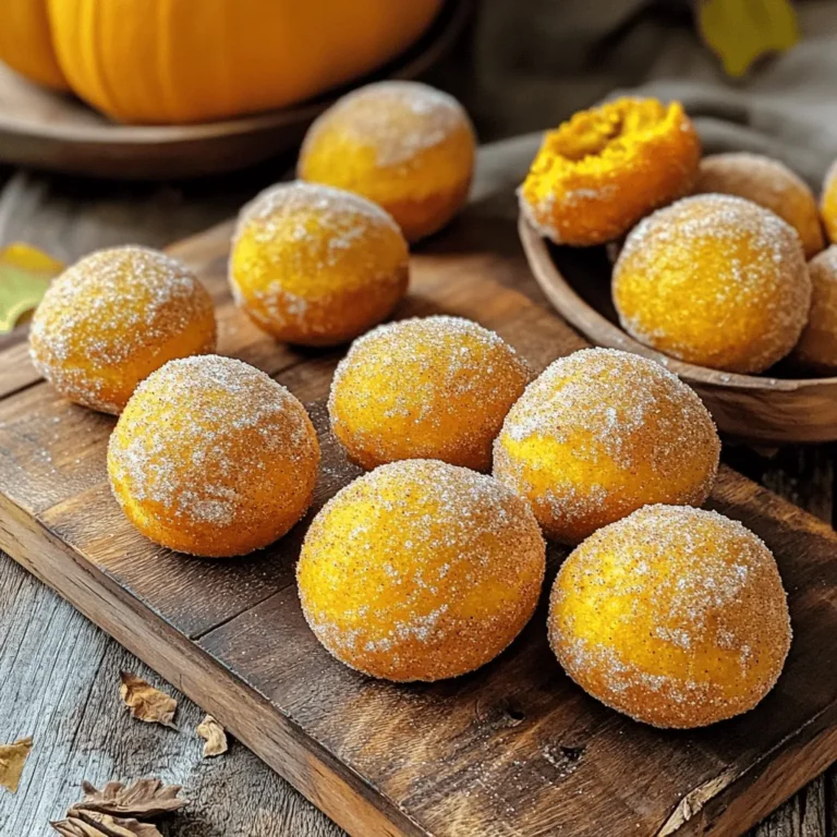 Um köstliche Zimt-Zucker Kürbis-Donut-Löcher zu machen, brauchst du folgende Zutaten: - 1 Tasse Kürbispüree (aus der Dose oder frisch) - 2 Tassen Weizenmehl - 1/2 Tasse Kristallzucker - 1/4 Tasse brauner Zucker, fest gepackt - 1 Teelöffel Backpulver - 1/2 Teelöffel Natron - 1 Teelöffel gemahlener Zimt - 1/2 Teelöffel gemahlene Muskatnuss - 1/4 Teelöffel gemahlener Ingwer - 1/2 Teelöffel Salz - 1/3 Tasse Milch - 1/4 Tasse ungesalzene Butter, geschmolzen - 1 großes Ei - 1/2 Tasse Kristallzucker (für das Überziehen) - 2 Esslöffel gemahlener Zimt (für das Überziehen) Kürbispüree ist der Schlüssel zu diesen Donut-Löchern. Du kannst frisches Kürbisfleisch verwenden, wenn du magst. Achte darauf, den Kürbis gut zu kochen und zu pürieren. Dosenprodukte sind oft einfacher und schneller. Wähle ein Produkt ohne Zusatzstoffe. Beide Optionen geben dir leckere Donut-Löcher. Wenn du keinen Kristallzucker oder braunen Zucker verwenden möchtest, gibt es Alternativen. Kokosblütenzucker ist eine gute Wahl. Er hat einen ähnlichen Geschmack wie brauner Zucker. Du kannst auch Honig oder Ahornsirup verwenden, aber achte auf die Flüssigkeit im Rezept. Reduziere dann die Milchmenge etwas. Diese Alternativen geben deinen Donut-Löchern eine neue Note. Heize deinen Ofen auf 175°C vor. Das ist wichtig für die richtige Backtemperatur. Fette eine Mini-Muffinform mit Kochspray ein oder lege sie mit Papierförmchen aus. So bekommst du die Donut-Löcher leicht heraus. Nimm eine große Schüssel. Gib das Weizenmehl, Kristallzucker, braunen Zucker, Backpulver, Natron, gemahlenen Zimt, Muskatnuss, Ingwer und Salz hinein. Mische alles gut mit einem Schneebesen. Achte darauf, dass keine Klumpen bleiben. Alle trockenen Zutaten müssen gleichmäßig verteilt sein. In einer separaten Schüssel vermenge das Kürbispüree, die Milch, die geschmolzene Butter und das Ei. Verwende wieder einen Schneebesen, um alles glatt zu rühren. Diese Mischung sorgt für den feinen Geschmack der Donut-Löcher. Gieße die feuchten Zutaten in die Schüssel mit den trockenen Zutaten. Hebe alles sanft unter, bis es gerade vermischt ist. Übermixe den Teig nicht. Fülle die Muffinform zu etwa 3/4 mit Teig. Backe die Donut-Löcher für 10-12 Minuten. Prüfe mit einem Zahnstocher, ob sie fertig sind. Lass die Donut-Löcher etwa 5 Minuten abkühlen, bevor du sie aus der Form nimmst. Übermixen kann deine Donut-Löcher hart machen. Mische die trockenen und feuchten Zutaten nur bis sie gerade vermengt sind. Ein paar Klumpen sind in Ordnung. Das hält sie schön weich. Backe die Donut-Löcher bei 175°C für 10-12 Minuten. Achte darauf, dass ein Zahnstocher sauber herauskommt. Wenn du zu lange backst, werden sie trocken. Halte die Donut-Löcher im Auge. Jeder Ofen ist anders. Für die Zimt-Zucker-Beschichtung ist der richtige Moment wichtig. Rolle die warmen Donut-Löcher sofort nach dem Backen in der Mischung. Das hilft, dass der Zucker besser klebt. Stelle sicher, dass sie gleichmäßig bedeckt sind. So schmecken sie am besten. Wenn du mehr über das Rezept erfahren willst, schaue dir das vollständige Rezept an. {{image_4}} Wenn du auf Gluten verzichten möchtest, gibt es einfache Lösungen. Du kannst glutenfreies Mehl verwenden. Achte darauf, eine Mischung zu wählen. Diese sollte gut für Backwaren geeignet sein. Viele Marken bieten diese Mischungen an. Sie sind oft eine Mischung aus Reis-, Tapioka- und Kartoffelmehl. Diese Mehle geben den Donut-Löchern die richtige Textur. Du wirst die glutenfreien Donut-Löcher genauso lecker finden. Zimt und Kürbis sind ein tolles Paar, aber du kannst kreativ sein. Probiere andere Gewürze aus. Zum Beispiel, füge etwas Nelke oder Anis hinzu. Diese Gewürze bringen neue Geschmäcker. Du kannst auch eine Prise Chili für einen kleinen Kick verwenden. Experimentiere mit den Mengen, um deinen perfekten Geschmack zu finden. Mische das Gewürz einfach mit den trockenen Zutaten. So bleibt der Geschmack gleichmäßig verteilt. Für eine schokoladige Variante kannst du Schokoladenstückchen hinzufügen. Diese schmelzen beim Backen und machen die Donut-Löcher noch leckerer. Eine halbe Tasse Schokoladenstückchen passt perfekt. Du kannst auch Nüsse wie Walnüsse oder Pekannüsse verwenden. Hacke sie grob und mische sie unter den Teig. Diese geben einen tollen Crunch. Du kannst die Stücke nach Belieben anpassen. So wird jedes Mal ein neues Geschmackserlebnis geboten. Um die Aromen der Zimt-Zucker Kürbis-Donut-Löcher zu bewahren, lege sie in einen luftdichten Behälter. So bleiben die Donut-Löcher frisch und weich. Du kannst auch ein Stück Brot in den Behälter legen. Das hält sie noch saftiger. Achte darauf, die Donut-Löcher erst abkühlen zu lassen, bevor du sie verpackst. Wenn du die Donut-Löcher wieder warm machen möchtest, lege sie für ein paar Sekunden in die Mikrowelle. 10 bis 15 Sekunden reichen oft aus. Du kannst sie auch im Ofen bei 175°C für etwa 5 Minuten aufwärmen. So bleiben sie knusprig und lecker. Im Kühlschrank halten die Donut-Löcher bis zu einer Woche. Achte darauf, sie gut verpackt zu lagern. Im Gefrierfach kannst du sie bis zu drei Monate aufbewahren. Friere sie in einer einzelnen Schicht ein und lege sie dann in einen luftdichten Behälter. So bleiben sie frisch und lecker. Wenn du bereit bist, sie zu essen, taue sie einfach im Kühlschrank auf. Zimt-Zucker Kürbis-Donut-Löcher bleiben frisch für etwa drei Tage bei Raumtemperatur. Bewahre sie in einem luftdichten Behälter auf. Wenn du sie länger aufbewahren möchtest, lege sie in den Kühlschrank. So bleiben sie bis zu einer Woche gut. Bei kühler Lagerung verliert der Geschmack jedoch etwas Intensität. Für eine längere Haltbarkeit kannst du die Donut-Löcher auch einfrieren. Sie halten sich bis zu drei Monate im Gefrierfach. Lass sie einfach vor dem Essen auftauen. Ja, du kannst das Rezept leicht anpassen. Wenn du mehr Donut-Löcher möchtest, verdopple einfach alle Zutaten. Achte darauf, genug Platz im Ofen zu haben. Für weniger Donut-Löcher halbierst du die Mengen. Das funktioniert gut, aber achte auf die Backzeit. Die kleinere Menge könnte schneller fertig sein. Überprüfe die Donut-Löcher ein paar Minuten früher. Diese Donut-Löcher schmecken toll mit verschiedenen Beilagen. Du kannst sie mit einer Tasse Kaffee oder Tee genießen. Auch ein Glas frischer Apfelsaft passt gut dazu. Für einen besonderen Genuss probiere sie mit einer Kugel Vanilleeis. Ein Klecks Schlagsahne macht sie noch leckerer. Du kannst auch einen Dip aus Karamell oder Schokoladensoße anbieten. So wird dein Snack noch spannender! Die Zimt-Zucker Kürbis-Donut-Löcher sind einfach zu machen und sehr lecker. Du hast die Zutaten gut ausgewählt, von Kürbispüree bis zu Zucker-Alternativen. Die Schritt-für-Schritt-Anleitung hilft dir, perfekte Donuts zu backen. Beachte die Tipps zur Backzeit und zur Zimt-Zucker-Beschichtung. Variationen wie glutenfreie Optionen geben deiner Küche neuen Schwung. Lagere die Donut-Löcher richtig, um ihre Frische zu behalten. Mit diesen einfachen Tipps wirst du deine Familie und Freunde beeindrucken. Viel Spaß beim Backen!
