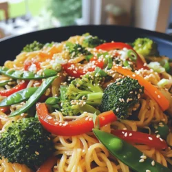 Einfache Veggie Stir Fry Noodles Schnelle und Leckereien