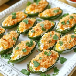 Baked Jalapeño Poppers Schmackhaftes Snack-Rezept