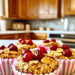 Cherry Almond Oatmeal Cups Einfach und lecker zubereiten
