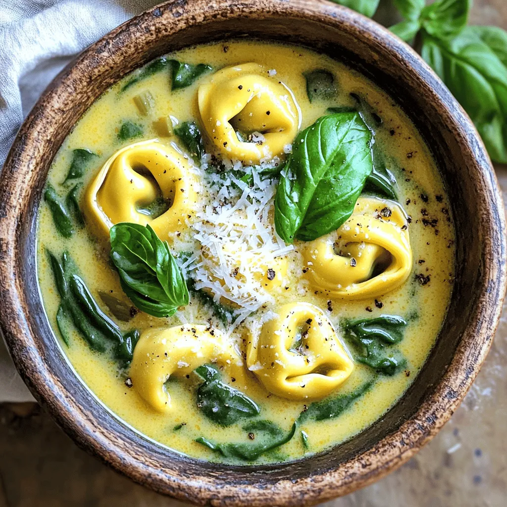 Hier sind die Zutaten, die Sie für die cremige toskanische Tortellini-Suppe benötigen: - 2 Esslöffel Olivenöl - 1 mittelgroße Zwiebel, gewürfelt - 3 Knoblauchzehen, fein gehackt - 1 Teelöffel getrockneter Oregano - 1 Teelöffel getrocknetes Basilikum - 1/4 Teelöffel rote Pfefferflocken (optional) - 4 Tassen Gemüsebrühe - 1 (400 g) Dose gewürfelte Tomaten, ungesiebt - 1 Tasse Sahne - 250 g Käse-Tortellini (frisch oder gefroren) - 2 Tassen Blatt-Spinat - Salz und Pfeffer nach Geschmack - Geriebener Parmesan zum Servieren - Frische Basilikumblätter zur Garnierung Die Qualität der Zutaten macht viel aus. Verwenden Sie frische Produkte, wenn möglich. Frische Tortellini haben einen tollen Geschmack. Achten Sie auf gute Gemüsebrühe. Eine hausgemachte Brühe schmeckt am besten, aber eine hochwertige gekaufte ist auch gut. Saisonale Tomaten aus der Dose sind oft sehr aromatisch. Diese geben der Suppe eine schöne Tiefe. Für die Sahne wählen Sie eine fettreiche Variante für mehr Cremigkeit. Sie können die Suppe nach Ihrem Geschmack anpassen. Fügen Sie mehr Gemüse wie Karotten oder Sellerie hinzu. Diese machen die Suppe noch gesünder. Mögen Sie es schärfer? Erhöhen Sie die Menge an roten Pfefferflocken. Wenn Sie vegan leben, ersetzen Sie die Sahne durch Kokosmilch und die Tortellini durch eine pflanzliche Variante. Experimentieren Sie mit Kräutern wie Thymian oder Petersilie, um neue Aromen zu entdecken. Die Möglichkeiten sind groß! Für das vollständige Rezept schauen Sie sich die [Full Recipe] an. Zuerst sammeln wir alle Zutaten. Das macht den Prozess einfach und schnell. Hier ist, was du brauchst: - 2 Esslöffel Olivenöl - 1 mittelgroße Zwiebel, gewürfelt - 3 Knoblauchzehen, fein gehackt - 1 Teelöffel getrockneter Oregano - 1 Teelöffel getrocknetes Basilikum - 1/4 Teelöffel rote Pfefferflocken (optional) - 4 Tassen Gemüsebrühe - 1 (400 g) Dose gewürfelte Tomaten, ungesiebt - 1 Tasse Sahne - 250 g Käse-Tortellini (frisch oder gefroren) - 2 Tassen Blatt-Spinat - Salz und Pfeffer nach Geschmack - Geriebener Parmesan zum Servieren - Frische Basilikumblätter zur Garnierung Wasche und schneide die Zwiebel und den Knoblauch. Bereite alles vor, bevor du kochst. So bleibt alles frisch und lecker. Jetzt kommt der spannende Teil: das Kochen! Erhitze das Olivenöl in einem großen Topf bei mittlerer Hitze. Füge die gewürfelte Zwiebel hinzu und brate sie, bis sie glasig ist, etwa 5 Minuten. Rühre den Knoblauch, Oregano, Basilikum und die roten Pfefferflocken ein. Sautiere alles für 1 Minute, bis es duftet. Dann gieße die Gemüsebrühe und die gewürfelten Tomaten in den Topf. Lasse die Mischung aufkochen und dann 10 Minuten köcheln. Füge die Sahne hinzu und rühre gut um. Wenn die Suppe zu dick ist, kannst du mehr Brühe oder Wasser hinzufügen. Gib die Tortellini dazu und koche sie nach Packungsanweisung, etwa 3–5 Minuten für frische und 7–9 Minuten für gefrorene Tortellini. Gib im letzten Kochminuten den Blatt-Spinat in den Topf. Lass ihn bis zur Garzeit zusammenfallen. Schmecke die Suppe mit Salz und Pfeffer ab. Nimm den Topf vom Herd. Serviere die Suppe heiß in tiefen Schalen. Garniere sie mit geriebenem Parmesan und frischen Basilikumblättern. Diese Details machen das Gericht besonders und appetitlich. Du kannst auch etwas Brot dazu reichen, um die köstliche Brühe aufzusaugen. Wenn du mehr erfahren möchtest, schau dir das [Full Recipe] an. Ein häufiger Fehler ist, die Zwiebeln zu lange zu braten. Sie sollten glasig sein, nicht braun. Wenn Sie die Gewürze zu früh hinzufügen, können sie bitter werden. Geben Sie die Gewürze erst nach den Zwiebeln und dem Knoblauch dazu. Achten Sie darauf, die Tortellini nicht zu lange zu kochen. Sie sollten al dente sein. So bleibt die Textur gut. Für einen besseren Geschmack können Sie frische Kräuter verwenden. Basilikum und Oregano frisch hinzugefügt, bringen mehr Aroma. Ein Spritzer Zitronensaft am Ende hebt die Aromen an. Wenn Sie es würziger mögen, fügen Sie mehr rote Pfefferflocken hinzu. Parmesan kann auch direkt in die Suppe gerieben werden. Das gibt einen schönen, salzigen Geschmack. Die Konsistenz ist wichtig. Wenn die Suppe zu dick ist, fügen Sie Brühe oder Wasser hinzu. Ein Spritzer Sahne kann auch helfen, die Suppe cremiger zu machen. Ich empfehle, die Suppe leicht zu pürieren, um eine glattere Textur zu erreichen. Wenn Sie mehr Gemüse mögen, fügen Sie Karotten oder Sellerie hinzu. Diese erweichen beim Kochen und verbessern die Konsistenz. Für die vollständige Anleitung und Details sehen Sie das [Full Recipe]. {{image_4}} Wenn Sie eine vegetarische oder vegane Variante der cremigen toskanischen Tortellini-Suppe möchten, gibt es einfache Anpassungen. Verwenden Sie einfach Gemüsebrühe ohne tierische Produkte. Ersetzen Sie die Sahne durch Kokosmilch oder eine pflanzliche Sahne. Für den Käse-Tortellini können Sie die veganen Alternativen in den meisten Supermärkten finden. So bleibt der Geschmack voll und reichhaltig. Um den Geschmack der Suppe zu verbessern, können Sie weitere Zutaten hinzufügen. Zum Beispiel, frische Kräuter wie Thymian oder Petersilie passen gut. Auch Pilze oder Karotten geben der Suppe eine zusätzliche Tiefe. Wenn Sie Schärfe mögen, fügen Sie mehr rote Pfefferflocken hinzu. Räucherspeck kann einen herzhaften Kick verleihen, wenn Sie es mögen. Wenn Sie keine Käse-Tortellini mögen oder eine glutenfreie Option suchen, probieren Sie andere Sorten. Fleisch-Tortellini sind eine gute Wahl und geben der Suppe einen anderen Geschmack. Es gibt auch glutenfreie Tortellini, die Sie verwenden können. Eine weitere gute Option sind kleine Nudeln, wie Farfalle oder Penne. Diese haben eine ähnliche Konsistenz und passen gut in die Suppe. Sie finden die vollständige Rezeptanleitung in der [Full Recipe]. Die cremige toskanische Tortellini-Suppe lässt sich leicht lagern. Verwende einen luftdichten Behälter. Lass die Suppe zuerst abkühlen, bevor du sie lagerst. Fülle den Behälter nicht ganz voll. So bleibt Platz für die Ausdehnung beim Einfrieren. Du kannst die Suppe bis zu drei Tage im Kühlschrank aufbewahren. Achte darauf, die Suppe vor dem Lagern gut abzudecken. Um die Suppe wieder aufzuwärmen, gib sie in einen Topf. Erwärme sie bei mittlerer Hitze. Rühre dabei regelmäßig um, damit sie nicht anbrennt. Du kannst auch etwas Brühe oder Wasser hinzufügen, wenn die Suppe zu dick wird. Alternativ kannst du die Suppe in der Mikrowelle aufwärmen. Stelle sicher, dass du sie in einer mikrowellengeeigneten Schüssel aufbewahrst. Verwende eine Abdeckung, um spritzendes Essen zu vermeiden. Die Haltbarkeit der Suppe beträgt im Kühlschrank etwa drei Tage. Im Gefrierfach hält sie bis zu drei Monate. Um die Suppe einzufrieren, fülle sie in Portionsbehälter. Achte darauf, die Behälter nicht ganz zu füllen. Die Suppe dehnt sich aus, wenn sie gefriert. Um die beste Qualität zu erhalten, solltest du die Suppe nicht mehrmals einfrieren. Lasse sie einfach auftauen, bevor du sie erhitzt. Für das beste Ergebnis kannst du die Suppe nach dem Einfrieren direkt im Topf wieder aufwärmen. Die cremige toskanische Tortellini-Suppe bleibt im Kühlschrank etwa 3 bis 4 Tage frisch. Achten Sie darauf, die Suppe in einem luftdichten Behälter zu lagern. Wenn Sie die Suppe länger aufbewahren möchten, können Sie sie auch einfrieren. In einem gefrierfesten Behälter hält sie bis zu 3 Monate. Beim Auftauen empfehle ich, die Suppe über Nacht im Kühlschrank zu lassen. Ja, Sie können die Suppe im Voraus zubereiten. Dies spart Zeit und macht das Kochen am Serviertag einfacher. Kochen Sie die Suppe bis zu dem Punkt, an dem Sie die Tortellini hinzufügen. Lassen Sie die Suppe vollständig abkühlen, bevor Sie sie im Kühlschrank lagern. Wenn Sie bereit sind zu servieren, erhitzen Sie die Suppe und fügen die Tortellini hinzu. So bleiben die Teigwaren frisch und zart. Als Beilage zur cremigen toskanischen Tortellini-Suppe passen knuspriges Brot oder ein frischer Salat. Ein einfaches Baguette eignet sich perfekt, um die köstliche Brühe aufzutunken. Ein gemischter Salat mit einem leichten Dressing ergänzt die Suppe gut, da er Frische und Knackigkeit hinzufügt. Wenn Sie etwas ganz Besonderes möchten, probieren Sie einen italienischen Caprese-Salat mit Tomaten, Mozzarella und Basilikum. Diese Blog-Post beschreibt die besten Zutaten für deine Suppe und gibt wertvolle Tipps zur Zubereitung. Ich habe dir Schritt-für-Schritt-Anleitungen gegeben, wie du die Suppe kochst und verfeinerst. Wir haben auch Varianten und Lagerungsinformationen behandelt, um dir zu helfen, das Beste aus deinem Gericht zu machen. Die richtige Zutatenauswahl und Zubereitung machen den Unterschied. Experimentiere mit neuen Zutaten und finde deinen Favoriten. So wird jede Suppe zu einem Genuss!