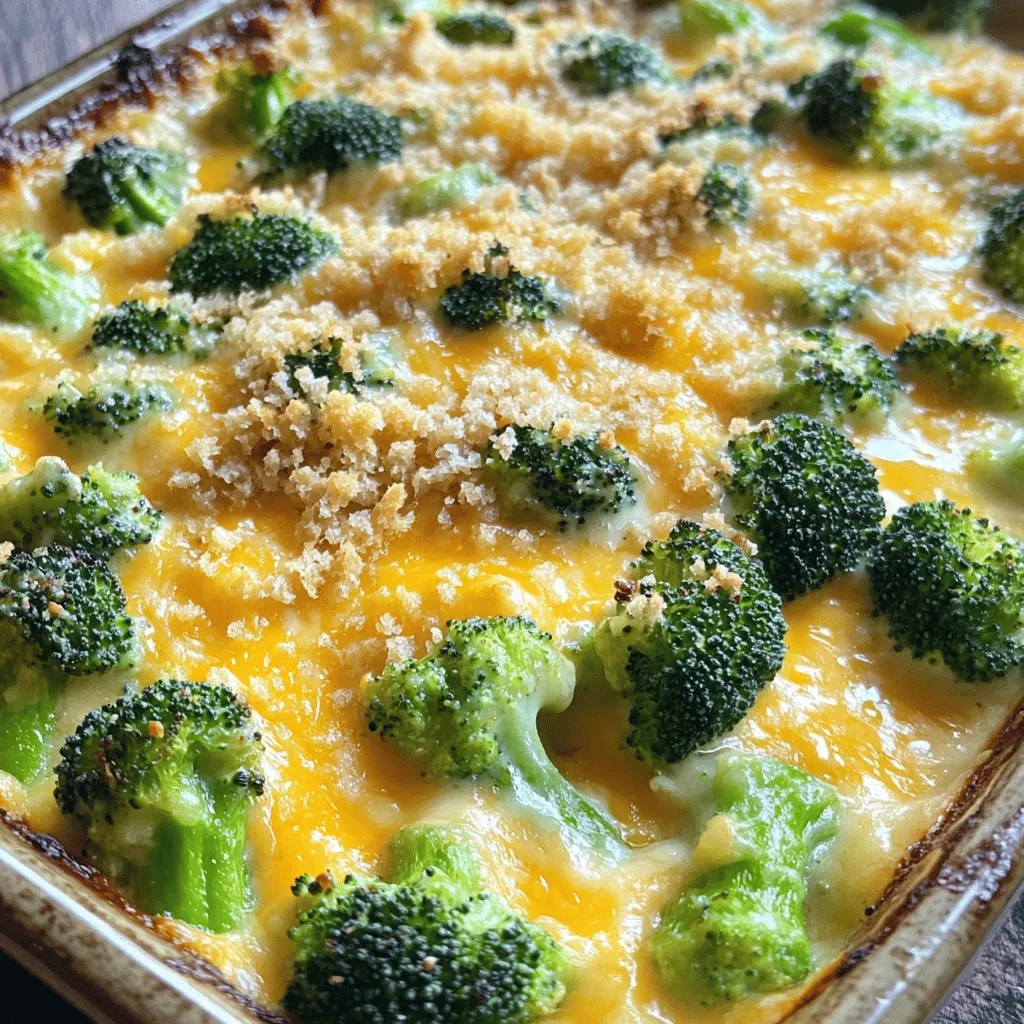 - 4 Tassen frische Brokkoliröschen - 1 Tasse gekochtes Quinoa - 2 Tassen geriebener Cheddar-Käse - 1 Tasse Champignoncremesuppe - 1/2 Tasse Milch - 1/4 Tasse saure Sahne - 1 Teelöffel Knoblauchpulver - 1/2 Teelöffel Zwiebelpulver - 1/2 Tasse Semmelbrösel - 2 Esslöffel Olivenöl Ich liebe es, frische Zutaten zu verwenden. Sie machen den Auflauf lecker und gesund. Der Brokkoli bringt tolle Nährstoffe mit. Das Quinoa gibt dem Gericht mehr Fülle und Protein. Käse macht alles besser, und Cheddar ist mein Favorit. Die Champignoncremesuppe sorgt für eine cremige Basis. Milch und saure Sahne machen den Auflauf samtig. Gewürze wie Knoblauch und Zwiebelpulver geben zusätzlichen Geschmack. Semmelbrösel mit Olivenöl werden goldbraun und knusprig. Jede Zutat spielt eine wichtige Rolle. Ich empfehle, alles frisch zu kaufen. So schmeckt es am besten! Für das vollständige Rezept schauen Sie sich den Abschnitt "Full Recipe" an. - Heizen Sie Ihren Ofen auf 175 °C vor. - Fetten Sie eine 23x33 cm große Auflaufform leicht ein. - Dämpfen Sie die Brokkoliröschen 4-5 Minuten. - Lassen Sie sie danach abkühlen. - Mischen Sie alle Zutaten in einer großen Schüssel. - Heben Sie den Brokkoli vorsichtig unter. - Geben Sie die Mischung in die vorbereitete Auflaufform. - Fügen Sie Semmelbrösel und Käse-Topping hinzu. - Backen Sie den Auflauf 25-30 Minuten. Um die perfekte Konsistenz zu erreichen, ist es wichtig, die richtige Menge an Milch und saurer Sahne zu verwenden. Zu viel Milch macht den Auflauf wässrig. Zu wenig macht ihn trocken. Beginne mit 1/2 Tasse Milch und 1/4 Tasse saurer Sahne. Du kannst die Mengen anpassen, um die gewünschte Cremigkeit zu erreichen. Wenn du eine noch cremigere Textur möchtest, füge mehr saure Sahne hinzu. Die Wahl des Käses beeinflusst den Geschmack stark. Cheddar-Käse ist eine beliebte Wahl. Er schmilzt gut und hat einen tollen Geschmack. Du kannst auch andere Käsesorten verwenden, wie Gouda oder Mozzarella. Mische verschiedene Käsesorten, um neue Geschmäcker zu entdecken. Dies ist eine großartige Möglichkeit, deinen Auflauf zu variieren und ihn einzigartig zu machen. Wenn du den Auflauf für die Woche vorbereiten möchtest, kannst du ihn im Voraus zubereiten. Mache den Auflauf und lasse ihn abkühlen. Decke ihn ab und stelle ihn in den Kühlschrank. Zum Aufwärmen kannst du ihn einfach in den Ofen stellen. Backe ihn bei 175 °C für etwa 20 Minuten, bis er heiß ist. So hast du eine schnelle und leckere Mahlzeit griffbereit. Für das vollständige Rezept, schau dir das [Full Recipe] an. {{image_4}} Für eine vegane Version der Brokkoli-Käse-Auflauf, benutze pflanzlichen Käse und pflanzliche Sahne. Es gibt viele tolle Marken, die leckeren Käse ohne Milch anbieten. Du kannst auch Quinoa durch braunen Reis oder Linsen ersetzen. Diese Optionen sind nährstoffreich und halten den Auflauf gesund und lecker. Du kannst den Auflauf noch besser machen, indem du mehr Gemüse hinzufügst. Spinat oder Paprika geben Farbe und Geschmack. Auch das Hinzufügen von Proteinen wie Hähnchen oder Tofu ist eine gute Idee. Hähnchen sorgt für einen herzhaften Geschmack, während Tofu eine tolle pflanzliche Proteinquelle ist. Experimentiere mit verschiedenen Kräutern und Gewürzen, um deinen Auflauf einzigartig zu machen. Thymian oder Oregano passen gut dazu. Du kannst auch regionale Käsesorten verwenden, um einen speziellen Geschmack zu erzielen. Jeder Käse bringt seine eigene Note mit, was deinen Auflauf zu etwas Besonderem macht. - Aufbewahrungsdauer: Der Auflauf bleibt bis zu 3 Tage frisch. Achte darauf, ihn in einem luftdichten Behälter zu lagern. So bleibt der Geschmack gut erhalten. - Tipps zur besseren Frische: Lass den Auflauf nach dem Backen abkühlen, bevor du ihn in den Kühlschrank stellst. Das verhindert, dass sich Feuchtigkeit bildet. Du kannst den Auflauf auch in Portionen aufteilen. So bleibt jeder Bissen lecker. - Ordentliche Einfrier-Methoden: Um den Auflauf einzufrieren, lass ihn zuerst ganz abkühlen. Verpacke ihn dann in einem gefrierfesten Behälter oder in Folie. So bleibt er bis zu 2 Monate frisch. Beschrifte den Behälter mit dem Datum. - Aufwärmen nach dem Einfrieren: Um den Auflauf wieder aufzuwärmen, nimm ihn aus dem Gefrierfach und lass ihn über Nacht im Kühlschrank auftauen. Dann kannst du ihn im Ofen bei 175 °C für etwa 20-25 Minuten erhitzen. Achte darauf, dass der Käse schön schmilzt und der Auflauf heiß ist. Die Zubereitung des Auflaufs dauert insgesamt etwa 50 Minuten. Die Vorbereitungszeit beträgt 15 Minuten. Dann backt der Auflauf für 25 bis 30 Minuten im Ofen. Das ist schnell und einfach! Ja, du kannst den Auflauf am Tag vorher machen. Bereite ihn bis zum Backen vor. Stelle ihn dann in den Kühlschrank. Am nächsten Tag kannst du ihn einfach backen. So sparst du Zeit und Aufwand! Ja, du kannst ihn glutenfrei machen. Verwende glutenfreie Semmelbrösel für das Topping. Achte darauf, dass die Champignoncremesuppe auch glutenfrei ist. So kannst du das Gericht ohne Sorgen genießen! Der Auflauf passt gut zu einem frischen Salat. Du kannst auch Reis oder Kartoffeln dazu servieren. Diese Beilagen ergänzen die Aromen perfekt und machen das Essen noch besser. Der Auflauf aus Brokkoli und Quinoa bietet viele Vorteile. Du hast gelernt, wie du ihn einfach zubereitest. Die Hauptzutaten, wie frischer Brokkoli und Cheddar-Käse, sorgen für Geschmack. Du kannst auch Variationen hinzufügen oder ihn vegan gestalten. Ich hoffe, diese Tipps helfen dir bei der Zubereitung. Experimentiere mit den Zutaten. So findest du deine perfekte Kombination. Viel Spaß beim Kochen und Genießen!