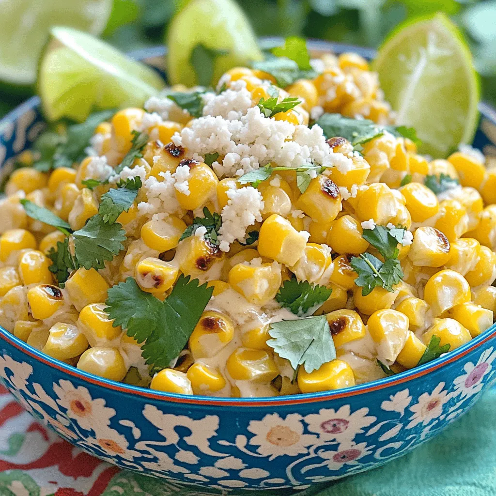 Zesty Mexican Street Corn Salad Frisch und Lecker