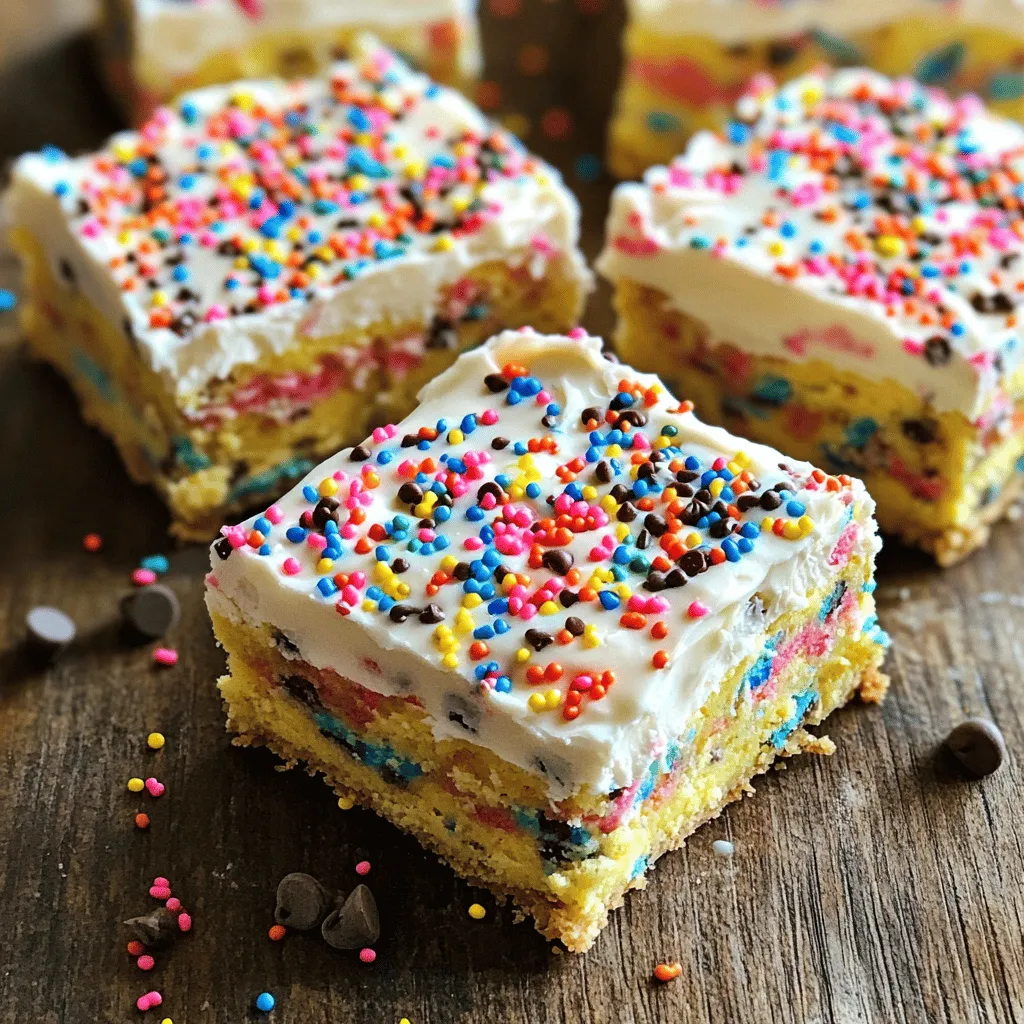 No-Bake Funfetti Cake Batter Bars Leckerer Genuss