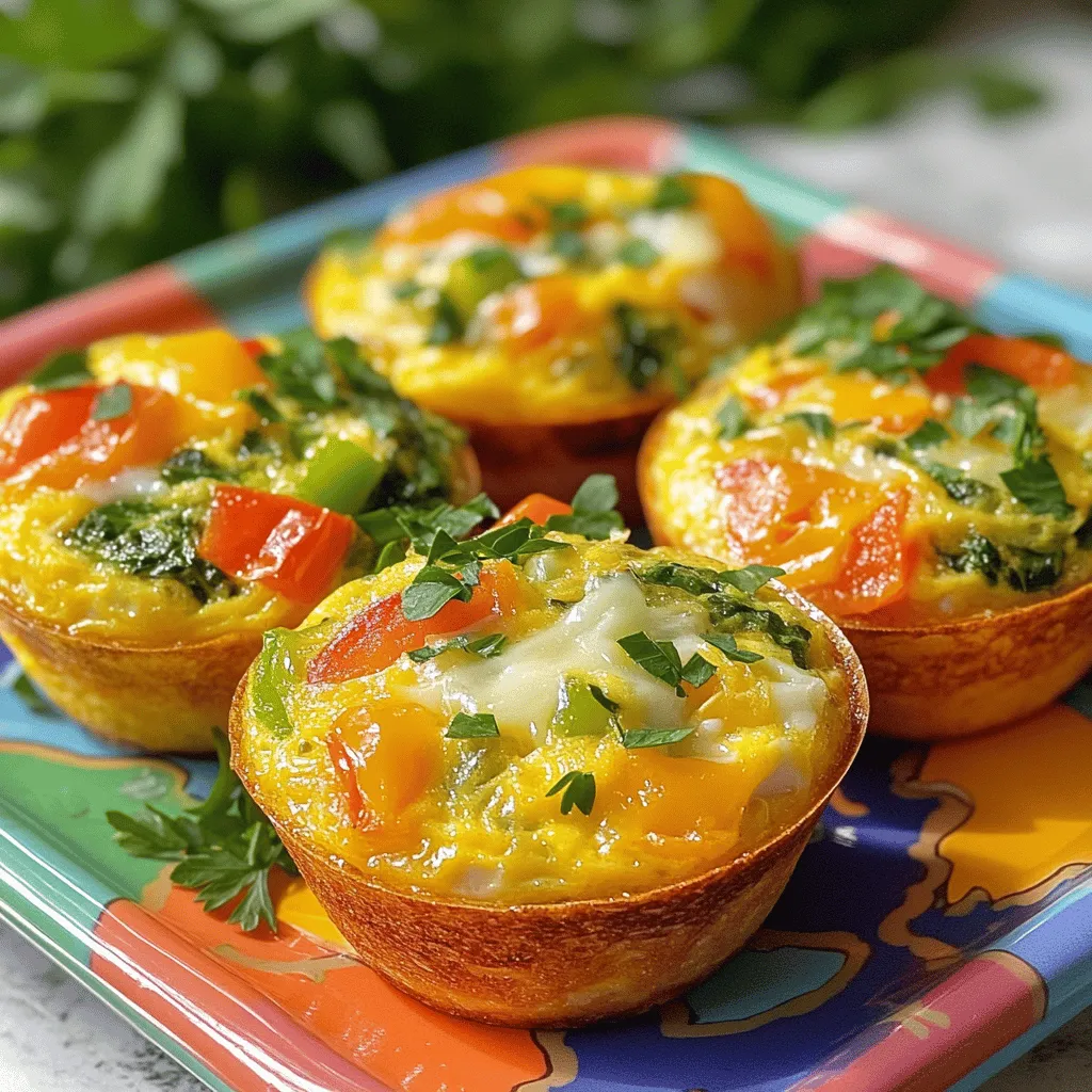 Für die perfekten Eier-Muffins brauchen Sie: - 6 große Eier - 120 ml Milch (milchhaltig oder pflanzlich) - 1 Tasse Spinat, grob gehackt - 1/2 Paprika, gewürfelt (jede Farbe nach Wahl) - 1/2 Tasse gewürfelte Tomaten (frisch oder aus der Dose) - 1/4 Tasse Zwiebel, fein gehackt - 1/2 Tasse geriebener Käse (Cheddar, Mozzarella oder eine Mischung) - Salz und Pfeffer nach Geschmack - Optional: gekochte Wurst oder Speckstückchen (vegetarische Optionen sind ebenfalls möglich) Diese Zutaten sind einfach zu finden und bieten viel Geschmack. Die Eier geben Protein, die Milch macht sie cremig. Gemüse wie Spinat und Paprika bringt Farbe und Nährstoffe. Die Milch ist wichtig für die Textur. Sie macht die Muffins weich und fluffig. Sie können normale Milch oder Pflanzenmilch wie Mandel- oder Hafermilch verwenden. Pflanzenmilch ist eine gute Wahl für Veganer. Sie beeinflusst den Geschmack nur leicht, also wählen Sie, was Ihnen gefällt. Gemüse ist der Schlüssel zu einem gesunden Frühstück. Sie können mit verschiedenen Sorten experimentieren. Neben Spinat und Paprika können Sie auch Brokkoli, Zucchini oder Pilze verwenden. Jede Art bringt ihren eigenen Geschmack. Wenn Sie mehr Gemüse hinzufügen, wird es bunter und nährstoffreicher. Achten Sie darauf, das Gemüse klein zu schneiden, damit es gut garen kann. Für mehr Details und eine vollständige Anleitung, schauen Sie sich das [Full Recipe] an. Um die Frühstückseier-Muffins zuzubereiten, benötigen Sie einige einfache Schritte. Zuerst heizen Sie den Ofen auf 190°C vor. Nehmen Sie ein Muffinblech und fetten Sie es gut ein oder verwenden Sie Muffinförmchen. Diese Schritte sind wichtig, damit die Muffins nicht kleben bleiben. In einer großen Schüssel verquirlen Sie die Eier mit der Milch. Die Mischung sollte gut verbunden und schaumig sein. Dies sorgt für eine luftige Textur der Muffins. Danach fügen Sie das Gemüse hinzu: Spinat, Paprika, Tomaten und Zwiebel. Rühren Sie alles gut um. Vergessen Sie nicht, mit Salz und Pfeffer zu würzen! Gießen Sie die Eimischung vorsichtig in das Muffinblech. Füllen Sie jede Form etwa zu drei Vierteln. So haben die Muffins genug Platz zum Aufgehen. Backen Sie die Muffins dann für 20 bis 25 Minuten. Achten Sie darauf, dass sie fest und leicht goldbraun sind. Wenn die Muffins fertig sind, nehmen Sie das Blech aus dem Ofen. Lassen Sie die Muffins ein paar Minuten abkühlen. Verwenden Sie ein Messer, um die Muffins vorsichtig zu lösen. Heben Sie sie dann mit einer Gabel oder einem Löffel heraus. Die Garzeit kann je nach Ofen variieren. Überprüfen Sie die Muffins nach 20 Minuten. Stechen Sie mit einem Zahnstocher in die Mitte eines Muffins. Wenn er sauber herauskommt, sind die Muffins fertig. Wenn nicht, lassen Sie sie ein paar Minuten länger im Ofen. Ein weiterer Tipp ist, die Muffins nicht zu überbacken. Sie sollen saftig und fluffig bleiben. Wenn Sie mehr Zutaten hinzufügen, kann sich die Garzeit ebenfalls ändern. Sehen Sie sich das Rezept für weitere Details an. Um Ihre Muffins noch fluffiger zu machen, verwenden Sie frische Eier. Alte Eier geben nicht die gleiche Struktur. Schlagen Sie die Eier gut auf, bis sie schaumig sind. Eine Prise Backpulver kann ebenfalls helfen. Fügen Sie es einfach zur Eimischung hinzu. Achten Sie darauf, die Muffins nicht zu lange zu backen. Überbacken macht sie trocken. Ein häufiger Fehler ist, das Muffinblech nicht genug zu fetten. Dies kann dazu führen, dass die Muffins kleben bleiben. Verwenden Sie Kochspray oder Muffinförmchen, um dies zu vermeiden. Füllen Sie die Förmchen nicht zu voll. Lassen Sie Platz, damit die Muffins aufgehen können. Zu viel Gemüse kann die Mischung wässrig machen. Achten Sie darauf, es gut abzutropfen, bevor Sie es hinzufügen. Servieren Sie die Muffins warm auf einem bunten Teller. Garnieren Sie sie mit frischen Kräutern wie Petersilie oder Schnittlauch. Das gibt Farbe und frischen Geschmack. Für ein praktisches Frühstück wickeln Sie die Muffins in Pergamentpapier. So können Sie sie leicht mitnehmen. Diese kleinen Tricks machen Ihr Frühstück nicht nur lecker, sondern auch schön! {{image_4}} Wenn du nach einer vegetarischen Option suchst, hast du viele Möglichkeiten. Du kannst einfach die Wurst oder den Speck weglassen. Stattdessen kannst du mehr Gemüse verwenden. Füge zum Beispiel Zucchini oder Brokkoli hinzu. Diese Zutaten bringen Farbe und Geschmack. Für mehr Protein kannst du Kichererbsen oder Linsen hinzufügen. Diese Zutaten sind nahrhaft und lecker. Sie helfen dir, den ganzen Tag über satt zu bleiben. Es gibt viele Füllungen und Toppings, die du ausprobieren kannst. Hier sind einige meiner Favoriten: - Käse: Cheddar, Feta oder Ziegenkäse machen die Muffins besonders cremig. - Gemüse: Paprika, Zwiebeln und Pilze sind klassisch und schmackhaft. - Kräuter: Frische Kräuter wie Basilikum oder Schnittlauch geben extra Aroma. - Salsa: Eine Portion Salsa obendrauf bringt einen frischen Kick. Diese Variationen lassen sich leicht anpassen. Du kannst die Kombination wählen, die dir am besten gefällt. Wenn du glutenfrei essen musst, gibt es einfache Lösungen. Du kannst glutenfreie Muffinförmchen verwenden. Auch die Zutaten sind oft glutenfrei. Achte nur darauf, dass der Käse und das Gemüse, die du verwendest, ebenfalls glutenfrei sind. Eine gute Idee ist, Quinoa statt Brot zu verwenden. Quinoa ist nahrhaft und gibt den Muffins eine tolle Textur. So kannst du deine Lieblingsrezepte genießen, ohne Gluten zu konsumieren. Für das vollständige Rezept schaue dir den Abschnitt „Einfache Frühstücks-Eier-Muffins“ an. Die übrig gebliebenen Muffins können einfach aufbewahrt werden. Legen Sie sie in einen luftdichten Behälter. So bleiben sie frisch. Sie können die Muffins bis zu fünf Tage im Kühlschrank lagern. Achten Sie darauf, die Muffins gut abzukühlen, bevor Sie sie verpacken. Eier-Muffins eignen sich hervorragend zum Einfrieren. Lassen Sie die Muffins zuerst vollständig abkühlen. Wickeln Sie sie dann einzeln in Frischhaltefolie ein. Legen Sie die eingewickelten Muffins in einen Gefrierbeutel. So bleiben sie bis zu drei Monate frisch. Beschriften Sie den Beutel mit dem Datum, damit Sie den Überblick behalten. Um die Muffins wieder aufzuwärmen, gibt es einfache Methoden. Sie können die Muffins in der Mikrowelle aufwärmen. Stellen Sie die Mikrowelle auf mittlere Leistung und erwärmen Sie jeden Muffin etwa 30 Sekunden. Alternativ können Sie die Muffins im Ofen bei 180°C für 10 Minuten aufwärmen. So werden sie schön warm und schmecken fast wie frisch gebacken. Eier-Muffins sind im Kühlschrank etwa fünf Tage haltbar. Lagern Sie sie in einem luftdichten Behälter. So bleiben sie frisch. Wenn Sie die Muffins länger aufbewahren möchten, können Sie sie einfrieren. Sie halten sich im Gefrierfach bis zu drei Monate. Achten Sie darauf, sie gut zu verpacken, damit sie nicht austrocknen. Ja, Sie können die Eier-Muffins im Voraus zubereiten. Bereiten Sie die Mischung einfach vor und füllen Sie die Muffinförmchen. Decken Sie das Muffinblech ab und stellen Sie es in den Kühlschrank. Sie können die Muffins dann am nächsten Morgen backen. So sparen Sie Zeit am Morgen und genießen ein schnelles Frühstück. Die Möglichkeiten sind endlos! Sie können verschiedene Gemüsesorten wie Brokkoli, Zucchini oder Pilze verwenden. Auch Käsevariationen wie Feta oder Gouda sind lecker. Wenn Sie etwas mehr Protein möchten, fügen Sie gekochte Hähnchenstücke oder Tofu hinzu. Diese Anpassungen geben den Muffins mehr Geschmack und Nährstoffe. In diesem Artikel haben wir die wichtigsten Schritte für perfekte Eier-Muffins behandelt. Wir haben die Hauptzutaten und verschiedene Milch-Optionen erkundet. Außerdem gab es Tipps, um die Muffins fluffig zu machen und häufige Fehler zu vermeiden. Denke daran, die Variationen und Anpassungen zu nutzen, um jeden Geschmack zu treffen. Lagere die Muffins richtig, um ihre Frische zu bewahren. Mit diesen Tipps wirst du leckere Eier-Muffins backen. Experimentiere und finde deine perfekte Kombination!