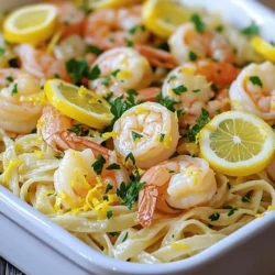 Lemon Garlic Shrimp Scampi Schnelles und einfaches Rezept