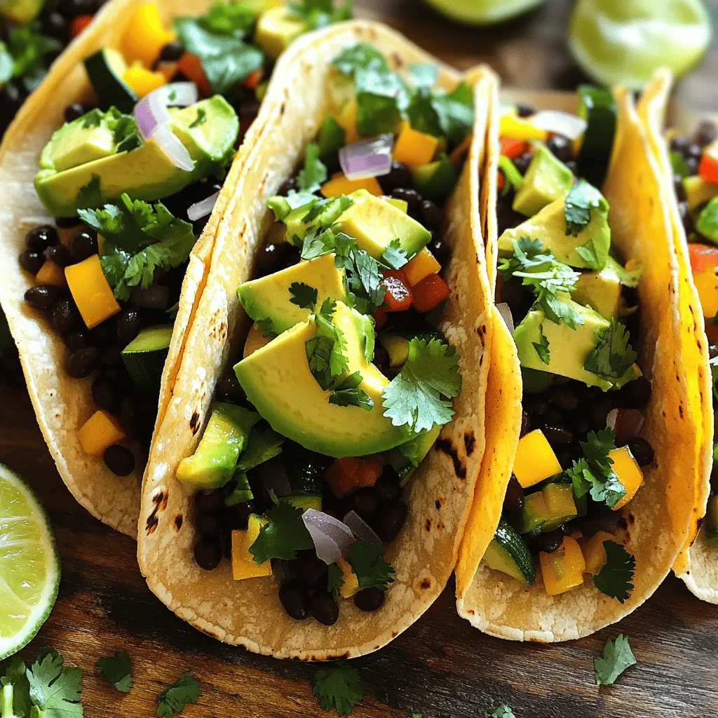 - 4 kleine Maistortillas - 1 Tasse schwarze Bohnen, gut abgespült und abgetropft - 1 kleine Zucchini, gewürfelt - 1 Paprika (jede Farbe), gewürfelt - 1 kleine rote Zwiebel, gewürfelt Um die perfekten Tacos zu machen, brauche ich frische Zutaten. Maistortillas sind wichtig für den guten Geschmack. Schwarze Bohnen sind gesund und geben Protein. Zucchini bringt eine tolle Textur. Paprika macht die Tacos bunt und lecker. Rote Zwiebeln geben einen süßen Geschmack. - 2 Esslöffel Olivenöl - 1 Teelöffel Kreuzkümmel - 1 Teelöffel geräuchertes Paprikapulver - Salz und Pfeffer nach Geschmack Olivenöl gibt den Tacos einen reichhaltigen Geschmack und hilft beim Braten. Kreuzkümmel sorgt für ein warmes Aroma. Geräuchertes Paprikapulver bringt einen tollen Rauchgeschmack. Salz und Pfeffer machen alles noch besser. Du kannst die Gewürze nach deinem Geschmack anpassen. - 1 Avocado, in Scheiben geschnitten - Frischer Koriander, gehackt (zur Garnierung) - Limettenviertel (zum Servieren) Avocado macht die Tacos cremig und lecker. Frischer Koriander gibt einen schönen, frischen Kick. Limettenviertel sind perfekt, um etwas Säure hinzuzufügen. Diese Toppings machen die Tacos besonders. Für das vollständige Rezept schaue dir die [Full Recipe] an. - Erhitze 2 Esslöffel Olivenöl in einer Pfanne. - Füge eine gewürfelte rote Zwiebel und eine gewürfelte Paprika hinzu. Wenn das Öl heiß ist, kommen die Zwiebeln zuerst. Sie geben einen tollen Geschmack ab. Nach etwa 3-4 Minuten wird die Zwiebel weich. Jetzt ist es Zeit, die Paprika hinzuzufügen. Brate alles zusammen, bis die Paprika auch weich ist. - Gib die gewürfelte Zucchini in die Pfanne. - Würze mit 1 Teelöffel Kreuzkümmel, 1 Teelöffel geräuchertem Paprikapulver, Salz und Pfeffer. Die Zucchini braucht etwas Zeit, um weich zu werden. Rühre alles gut um. Lass das Gemüse für 5-6 Minuten garen. Die Gewürze geben den Tacos einen besonderen Kick. - Wärm 4 kleine Maistortillas in einer trockenen Pfanne auf. - Belege jede Tortilla mit einer Tasse schwarzen Bohnen und der Gemüse-Mischung. Die Tortillas werden in etwa 30 Sekunden auf jeder Seite warm. So bleiben sie weich und lassen sich leicht rollen. Dann kommt die Füllung. Auf jede Tortilla ein Löffel Bohnen und das leckere Gemüse. Für mehr Details schau dir das [Full Recipe] an. Frische Tortillas machen einen großen Unterschied. Sie schmecken besser und sind weicher. Du kannst sie im Kühlschrank kaufen oder selbst machen. Wenn du sie aufwärmst, nutze eine trockene Pfanne. Wärm sie für 30 Sekunden auf jeder Seite. Das macht sie warm und leicht biegsam. Du kannst die Gewürze anpassen, um deinen Geschmack zu treffen. Füge mehr Kreuzkümmel oder etwas Chili hinzu. Auch frische Kräuter wie Basilikum oder Oregano bringen neuen Geschmack. Wenn du andere Gemüsesorten magst, probiere Spinat oder Pilze. Sie passen gut in die Tacos. Die Anrichtung ist wichtig. Verwende frische Zutaten wie Koriander und Avocado. Das sieht schön aus und macht die Tacos leckerer. Bunte Toppings wie Paprika oder Radieschen bringen Farbe auf den Teller. So werden deine Tacos nicht nur lecker, sondern auch hübsch. Du findest das gesamte Rezept in der [Full Recipe]. {{image_4}} Eine tolle Möglichkeit, deine Veggie Frühstück Tacos aufzupeppen, ist die Zugabe von Tofu oder Tempeh. Diese Zutaten sind reich an Protein und halten dich lange satt. Tofu kannst du einfach würfeln und anbraten. Tempeh hat einen festen Biss und einen nussigen Geschmack. Beide Optionen passen perfekt zu den Gewürzen in deinem Taco. Wenn du Eier magst, versuche Ei-Tacos. Schlage einfach einige Eier in die Pfanne. Rühre sie gut durch und füge sie dann zu deinen Tacos hinzu. Das gibt den Tacos eine schöne, cremige Note. Die Auswahl des Gemüses ist wichtig für den Geschmack. Du kannst Spinat, Pilze oder Süßkartoffeln verwenden. Spinat bringt frische und Farbe. Pilze geben einen herzhaften Geschmack, während Süßkartoffeln eine süße Note hinzufügen. Du kannst auch eine Mischung aus verschiedenen Gemüsesorten verwenden. Das macht die Tacos noch interessanter und leckerer. Um deinen Tacos das gewisse Etwas zu verleihen, serviere sie mit Salsa oder scharfer Sauce. Diese Soßen fügen eine tolle Würze hinzu. Du kannst auch Käse oder Joghurt als Garnierung verwenden. Frisch geriebener Käse schmilzt schön und Joghurt bringt eine cremige Frische. Für das volle Geschmackserlebnis, probiere das [Full Recipe]. Es führt dich durch jeden Schritt, um die perfekten Veggie Frühstück Tacos zu machen. Wenn du Tacos übrig hast, lagere sie richtig. Der Kühlschrank ist ideal für kurze Zeit. Wähle den Gefrierschrank für längere Lagerung. Stelle sicher, dass du die Reste in luftdichten Behältern aufbewahrst. So bleiben die Tacos frisch und lecker. Wie lange sind die Tacos haltbar? Im Kühlschrank bleiben sie etwa 3 bis 4 Tage gut. Im Gefrierschrank halten sie bis zu 2 Monate. Du kannst das Gemüse leicht wiederverwenden. Mach zum Beispiel einen leckeren Salat oder eine Gemüsepfanne. Die beste Methode zum Aufwärmen ist die Pfanne. Erhitze sie bei mittlerer Hitze. So bleibt das Gemüse saftig. Vermeide die Mikrowelle, weil sie das Gemüse trocken macht. Füge etwas Wasser hinzu, wenn du die Reste in der Mikrowelle erwärmen musst. Das hält die Tacos feucht und schmackhaft. Die Zubereitung der einfachen Gemüse Frühstückstacos dauert insgesamt 20 Minuten. Die Vorbereitungszeit beträgt etwa 10 Minuten. In dieser Zeit kannst du alle Zutaten schneiden und bereitstellen. Die Kochzeit dauert rund 10 Minuten. In dieser Zeit brätst du das Gemüse und erwärmst die Tortillas. Damit hast du schnell ein leckeres Frühstück. Ja, du kannst die Tacos ganz einfach vegan machen! Die Hauptzutaten sind bereits vegan. Für eine vegane Zubereitung brauchst du keine tierischen Produkte. Verwende nur Pflanzenöl und lasse Käse oder Sahne weg. Du kannst auch noch mehr Gemüse hinzufügen, wie Spinat oder Pilze. Diese Tacos sind dann perfekt für alle, die eine pflanzliche Ernährung mögen. Es gibt viele tolle Zutaten, die du hinzufügen kannst! Hier sind einige Vorschläge: - Mais: Süß und knusprig, passt gut zu den Tacos. - Avocado: Du kannst die Avocado auch pürieren und als Dip verwenden. - Salsa: Frisch oder mit einem scharfen Kick, sie bringt Geschmack. - Jalapeños: Für ein bisschen Schärfe, wenn du es magst. - Frischkäse: Für eine cremige Note. Deine Tacos können so einfach oder kreativ sein, wie du möchtest! Probiere verschiedene Kombinationen aus. Für das vollständige Rezept schau dir die vollständige Anleitung an. Diese Anleitung für Gemüsefrühstückstacos zeigt, wie einfach und lecker gesunde Ernährung sein kann. Mit frischen Zutaten und einer klaren Schritt-für-Schritt-Anleitung gelingt jeder Fehler beim Kochen. Probieren Sie verschiedene Gemüsesorten und Toppings aus, um Ihren eigenen Geschmack zu finden. Ob mit Avocado oder einer scharfen Sauce, Sie werden die Tacos lieben. Denken Sie daran, Reste richtig zu lagern, damit Sie lange etwas davon haben. Genießen Sie jede Bissen!
