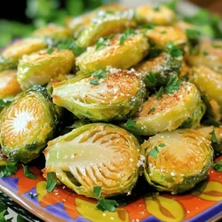 Roasted Garlic Parmesan Brussels Sprouts Leckeres Gericht