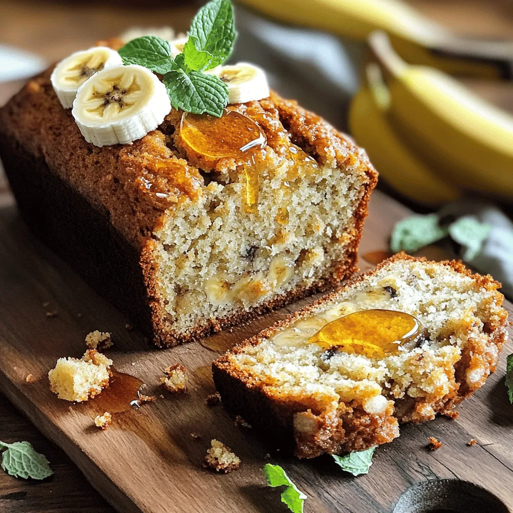 Für dein griechisches Joghurt-Bananenbrot benötigst du einige wichtige Zutaten. Diese geben dem Brot seinen tollen Geschmack und die saftige Konsistenz. Hier sind die Hauptzutaten: - 3 reife Bananen, zerdrückt - 1 Tasse griechischer Joghurt (natur, ungesüßt) - 1/2 Tasse brauner Zucker - 1/4 Tasse Honig - 2 große Eier - 1 Teelöffel Vanilleextrakt - 1 Teelöffel Backpulver - 1 Teelöffel Natron - 1/2 Teelöffel Salz - 1 1/2 Tassen Weizenmehl Die reifen Bananen geben dem Brot eine natürliche Süße. Griechischer Joghurt macht das Brot besonders saftig. Du kannst auch einige Zutaten hinzufügen, um das Brot interessanter zu machen. Hier sind ein paar Ideen: - 1/2 Teelöffel Zimt (optional) - 1/2 Tasse gehackte Walnüsse oder Pekannüsse (optional) Zimt bringt einen warmen Geschmack. Nüsse fügen eine schöne Knusprigkeit hinzu. Du musst diese Zutaten nicht verwenden, aber sie machen das Brot noch besser. Die Zutaten in diesem Rezept sind nicht nur lecker, sondern auch nahrhaft. Hier sind einige Nährwertinformationen: - Bananen: Reich an Kalium und Ballaststoffen. - Griechischer Joghurt: Hoch in Proteinen und gut für die Verdauung. - Brauner Zucker und Honig: Geben natürliche Süße, haben aber auch Antioxidantien. - Eier: Eine gute Quelle für Eiweiß und Vitamine. Dieses Brot ist eine schmackhafte Möglichkeit, gesunde Zutaten zu genießen. Für die vollständige Anleitung zur Zubereitung schaue dir das [Full Recipe] an. Zuerst heize deinen Ofen auf 175°C vor. Nimm eine Kastenform von 9x5 Zoll. Fette sie gut ein oder lege sie mit Backpapier aus. So bleibt das Brot später nicht kleben. In einer großen Schüssel zerdrücke die reifen Bananen. Füge dann den griechischen Joghurt, den braunen Zucker, den Honig, die Eier und den Vanilleextrakt hinzu. Rühre alles gut um, bis die Mischung glatt und cremig ist. Die feuchten Zutaten machen das Brot saftig. Nimm eine andere Schüssel und mische das Weizenmehl, das Backpulver, das Natron, das Salz und den Zimt. Rühre alles gut durch, damit sich die Zutaten gleichmäßig verteilen. Das sorgt für den besten Geschmack im Brot. Füge die trockenen Zutaten nach und nach zu der feuchten Mischung hinzu. Rühre vorsichtig, bis alles gerade so vermischt ist. Du kannst ein paar Klümpchen lassen; das ist in Ordnung. Wenn du Nüsse verwendest, hebe sie jetzt unter den Teig. Gieße den Teig in die vorbereitete Form und glätte die Oberfläche. Backe das Brot für 50-60 Minuten. Prüfe mit einem Zahnstocher, ob es durch ist. Lass das Brot nach dem Backen 10 Minuten abkühlen, bevor du es auf ein Gitter legst. Für das vollständige Rezept schaue dir die [Full Recipe] an. Um die beste Konsistenz zu erreichen, achte darauf, dass die Bananen sehr reif sind. Je reifer die Bananen, desto süßer und feuchter wird dein Brot. Mische die feuchten Zutaten gut, bis sie glatt sind. Behalte die trockenen Zutaten in einer separaten Schüssel. Füge sie langsam hinzu, damit der Teig nicht überarbeitet wird. Kleine Klümpchen sind in Ordnung. Das macht das Brot lockerer und saftiger. Heize deinen Ofen auf 175°C vor. Diese Temperatur sorgt für eine gleichmäßige Hitze. Backe das Bananenbrot etwa 50 bis 60 Minuten lang. Ein Zahnstocher in der Mitte sollte sauber herauskommen. Wenn du siehst, dass die Oberseite zu schnell bräunt, decke das Brot mit Aluminiumfolie ab. So bleibt es schön saftig. Für die beste Präsentation schneide das Brot nach dem Abkühlen in gleichmäßige Scheiben. Lege die Scheiben auf ein Holzbrett für einen rustikalen Look. Du kannst etwas Honig darauf träufeln. Füge frische Bananenscheiben und einen Minzzweig hinzu. So sieht dein Bananenbrot nicht nur toll aus, sondern schmeckt auch noch besser. Wenn du die Tipps aus der [Full Recipe] befolgst, wirst du ein tolles Ergebnis erzielen. {{image_4}} Um ein glutenfreies Bananenbrot zu machen, ersetze das Weizenmehl. Verwende einfach eine glutenfreie Mehlmischung. Diese Mehlmischungen sind oft gut für Brot. Achte darauf, dass die Mischung Xanthan oder einen anderen Bindemittel enthält. So bleibt das Brot schön saftig und lecker. Für eine vegane Version, lasse die Eier weg. Nutze stattdessen einen Apfelmus oder eine Banane als Ei-Ersatz. Du kannst auch Leinsamen verwenden. Mische einen Esslöffel Leinsamen mit drei Esslöffeln Wasser und lasse es kurz quellen. Das ergibt eine tolle Bindung für den Teig. Verwende pflanzlichen Joghurt anstelle von griechischem Joghurt. Füge deinem Bananenbrot extra Geschmack hinzu! Schokoladenstückchen sind eine beliebte Wahl. Sie bringen Süße und einen tollen Schokoladengeschmack. Trockenfrüchte wie Rosinen oder Cranberries sind ebenfalls großartig. Sie geben einen fruchtigen Biss. Du kannst auch Nüsse oder Samen für mehr Crunch hinzufügen. Achte bei den Zusätzen auf die Menge. Zu viel kann den Teig schwer machen. Für das komplette Rezept, schau dir das [Full Recipe] an. Um dein griechisches Joghurt-Bananenbrot frisch zu halten, lagere es an einem kühlen, trockenen Ort. Ein Brotkasten ist ideal. Achte darauf, dass das Brot nicht direkter Sonne ausgesetzt ist. Das hält das Brot saftig und lecker. Wenn du das Brot für längere Zeit aufbewahren willst, kannst du es im Kühlschrank lagern. Wickel es gut in Frischhaltefolie oder lege es in einen luftdichten Behälter. So bleibt es frisch. Wenn du das Brot einfrieren möchtest, schneide es in Scheiben. Wickel jede Scheibe einzeln in Frischhaltefolie. Lege die Scheiben dann in einen Gefrierbeutel. Das macht es einfach, nur die Menge aufzutauen, die du brauchst. Das Bananenbrot hält sich bei Raumtemperatur etwa 3 bis 4 Tage. Im Kühlschrank bleibt es bis zu einer Woche frisch. Im Gefrierfach kann es bis zu 3 Monate haltbar sein. Achte darauf, es vor dem Verzehr gut aufzutauen. Bei Bedarf kannst du die Scheiben auch kurz auf dem Toaster erwärmen. So schmecken sie wieder frisch! Um griechisches Joghurt-Bananenbrot zu machen, folge dem Rezept. Du brauchst reife Bananen, griechischen Joghurt, Eier, Zucker und Mehl. Mische alle feuchten Zutaten zuerst und füge dann die trockenen Zutaten hinzu. Gieße den Teig in eine Kastenform und backe ihn. Das ist einfach und macht Spaß. Ja, du kannst andere Früchte hinzufügen! Heidelbeeren, Äpfel oder sogar getrocknete Früchte sind toll. Diese Früchte bringen neuen Geschmack und Textur. Achte darauf, die Menge der anderen Zutaten anzupassen, um die Feuchtigkeit zu kontrollieren. Ja, dieses Rezept ist gesund! Griechischer Joghurt liefert Protein und Nährstoffe. Bananen sind reich an Vitaminen und Mineralien. Wenn du weniger Zucker verwendest oder Nüsse hinzufügst, wird es noch gesünder. Es ist ein schmackhaftes Frühstück oder ein Snack. Wenn der Teig zu trocken ist, füge etwas mehr Joghurt oder eine Banane hinzu. Wenn der Teig zu feucht ist, kannst du mehr Mehl hinzufügen. Achte darauf, nur kleine Mengen zu verwenden, um die Konsistenz zu verbessern. So bleibt dein Brot perfekt saftig. Ja, du kannst das Bananenbrot einfrieren! Lasse es zuerst vollständig abkühlen. Wickel es dann in Frischhaltefolie und lege es in einen Gefrierbeutel. So bleibt es frisch. Wenn du es essen möchtest, lasse es im Kühlschrank auftauen oder erhitze es kurz im Ofen. Das griechische Joghurt-Bananenbrot ist einfach und lecker. Wir haben die Hauptzutaten und ihre Nährwerte besprochen. Die Schritt-für-Schritt-Anleitung hilft dir, alles richtig zu machen. Tipps zur Textur und Präsentation machen dein Brot besonders. Du kannst auch Variationen und Aufbewahrungshinweise ausprobieren. Denke daran, dass du mit diesem Rezept kreativ sein kannst. Es ist gesund und passt zu vielen Gelegenheiten. Viel Spaß beim Backen!