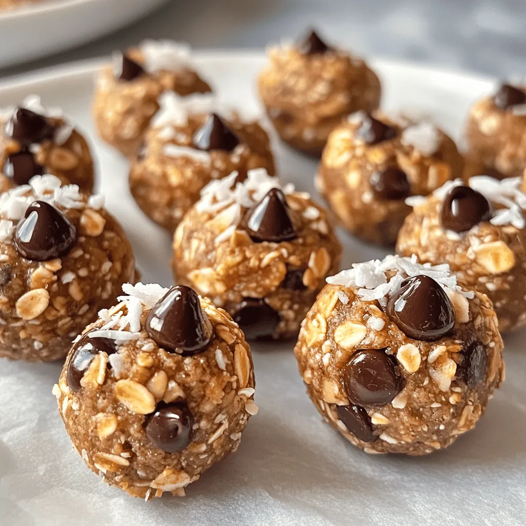 - 1 Tasse Haferflocken - 1/2 Tasse Mandelbutter - 1/4 Tasse Honig oder Ahornsirup Die Hauptzutaten bringen Nährstoffe und Geschmack. Haferflocken sind reich an Ballaststoffen. Sie geben dir Energie und halten dich satt. Mandelbutter fügt gesunde Fette hinzu. Honig oder Ahornsirup sorgt für die Süße. Diese Zutaten bilden die Basis der Schokoladenstückchen Energie-Bällchen. - 1/4 Tasse Mini-Schokoladenstückchen - 1/4 Tasse gemahlene Leinsamen - 1/4 Tasse ungesüßte Kokosraspeln Zusätzliche Zutaten runden das Rezept ab. Mini-Schokoladenstückchen bringen einen süßen Biss. Gemahlene Leinsamen sind eine tolle Ballaststoffquelle. Sie unterstützen die Verdauung. Ungesüßte Kokosraspeln sorgen für einen schönen Geschmack und eine interessante Textur. Diese Zutaten machen deine Bällchen noch besser. - 1 Teelöffel Vanilleextrakt - 1/2 Teelöffel Zimt - Eine Prise Salz Gewürze und Aromen bringen Tiefe ins Rezept. Vanilleextrakt verstärkt den süßen Geschmack. Zimt fügt eine warme Note hinzu. Eine Prise Salz balanciert die Süße. Diese kleinen Details machen den großen Unterschied. Für das komplette Rezept schaue dir die Anleitung an. Zuerst müssen wir die trockenen Zutaten vorbereiten. Nehmen Sie eine mittelgroße Schüssel. Geben Sie die Haferflocken und die gemahlenen Leinsamen hinein. Mischen Sie diese gut. So stellen Sie sicher, dass die Aromen gleichmäßig verteilt sind. Danach fügen Sie die ungesüßten Kokosraspeln und den Zimt hinzu. Vermengen Sie alles erneut. Dieser Schritt sorgt für einen tollen Geschmack in Ihren Energie-Bällchen. Jetzt ist es Zeit für die feuchten Zutaten. Nehmen Sie eine separate Schüssel. Geben Sie die Mandelbutter hinein. Fügen Sie nun den Honig oder Ahornsirup hinzu. Rühren Sie mit einem Löffel oder einem Schneebesen, bis die Mischung glatt ist. Es ist wichtig, dass alles gut vermischt wird. Danach fügen Sie den Vanilleextrakt und eine Prise Salz hinzu. Diese Zutaten bringen Tiefe und Geschmack. Jetzt kombinieren wir die trockenen und feuchten Zutaten. Gießen Sie die feuchten Zutaten in die Schüssel mit den trockenen Zutaten. Mischen Sie alles gut. Achten Sie darauf, dass keine trockenen Stellen übrig bleiben. Schließlich fügen Sie die Mini-Schokoladenstückchen hinzu. Falten Sie sie vorsichtig in die Mischung. So bleiben die Schokoladenstückchen ganz und sorgen für leckere Überraschungen. Jetzt formen wir die Energie-Bällchen. Nehmen Sie etwa einen Esslöffel der Mischung. Rollen Sie diese in Ihren Händen zu einer kleinen Kugel. Wiederholen Sie diesen Vorgang mit der restlichen Mischung. Legen Sie jede Kugel auf ein mit Backpapier ausgelegtes Blech. Das ist einfach und macht Spaß. Um die Bällchen fest zu machen, stellen Sie sie für mindestens 30 Minuten in den Kühlschrank. So werden sie schön fest. Nach dem Kühlen können Sie die Bällchen in einem luftdichten Behälter lagern. Sie halten sich bis zu einer Woche im Kühlschrank. Diese Snacks sind perfekt für jedes Mal, wenn Sie einen kleinen Energie-Kick brauchen. Nutzen Sie das [Full Recipe] für mehr Details. Um die Bällchen perfekt zu formen, nutzen Sie die Wärme Ihrer Hände. Ihre Hände sollten warm sein, um die Mischung gut zu bearbeiten. Wenn die Mischung zu fest ist, empfehle ich, sie vor dem Formen für 10 bis 15 Minuten in den Kühlschrank zu stellen. So wird das Formen einfacher und die Bällchen halten besser zusammen. Die Süße der Energie-Bällchen können Sie anpassen. Verwenden Sie Honig oder Ahornsirup für den süßen Geschmack. Wenn Sie eine gesunde Option suchen, probieren Sie Stevia oder Agavendicksaft. Diese Alternativen bieten eine gute Möglichkeit, den Zuckergehalt zu reduzieren, ohne den Geschmack zu verlieren. Um den Geschmack zu variieren, können Sie Gewürze hinzufügen. Kakaopulver gibt den Bällchen eine schokoladige Note. Chia-Samen fügen gesunde Nährstoffe hinzu. Experimentieren Sie auch mit anderen Gewürzen wie Muskatnuss oder Ingwer. So finden Sie Ihre persönliche Lieblingskombination. {{image_4}} Für eine vegane Version tauschen Sie die Mandelbutter gegen Erdnussbutter oder Sonnenblumenkernbutter. Diese Optionen sind lecker und nahrhaft. Anstelle von Honig nutzen Sie Agavendicksaft. Dieser süße Sirup passt perfekt und bleibt pflanzlich. Achten Sie darauf, glutenfreie Haferflocken zu wählen. Diese sind leicht zu finden und lecker. Für andere Zutaten können Sie auch glutenfreie Alternativen nutzen. Zum Beispiel, verwenden Sie glutenfreies Proteinpulver oder spezielle glutenfreie Snacks. Wenn Sie die Snacks für Kinder anpassen wollen, variieren Sie die Zutaten. Fügen Sie kleine Stücke von getrockneten Früchten hinzu. Sie können auch bunte Schokoladenstückchen verwenden. Diese machen die Bällchen spannend und ansprechend. Kinder lieben die Farben und den Geschmack. Für das komplette Rezept schauen Sie sich den [Full Recipe] an! Für die Lagerung der Energie-Bällchen empfehle ich einen luftdichten Behälter. Ein Glasbehälter oder eine Plastikbox funktioniert gut. So bleiben die Bällchen frisch und lecker. Im Kühlschrank halten sie sich bis zu einer Woche. Achten Sie darauf, sie gut zu verschließen, damit sie nicht austrocknen. Falls Sie mehr Bällchen machen, können Sie diese einfrieren. Legen Sie die Bällchen auf ein Backblech und frieren Sie sie für etwa eine Stunde ein. Danach können Sie sie in einen Gefrierbeutel packen. So sparen Sie Platz im Gefrierfach. Im Gefrierschrank halten sie sich bis zu drei Monate. Zum Essen einfach über Nacht im Kühlschrank auftauen lassen. Sollten Sie Reste übrig haben, können Sie die Zutaten anders verwenden. Zum Beispiel können Sie die Haferflocken in einem Müsli verwenden. Die Mandelbutter eignet sich gut für Toast. Auch die Schokoladenstückchen sind lecker in Muffins oder Joghurt. So vermeiden Sie Lebensmittelverschwendung und genießen neue Snacks! Schokoladenstückchen Energie-Bällchen halten sich bis zu einer Woche im Kühlschrank. Lagern Sie sie in einem luftdichten Behälter. So bleiben sie frisch und lecker. Wenn Sie die Bällchen länger aufbewahren möchten, können Sie sie auch einfrieren. Im Gefrierfach halten sie bis zu drei Monate. Lassen Sie sie einfach vor dem Essen auf Raumtemperatur kommen. Ja, Sie können andere Nussbutter verwenden. Erdnussbutter ist eine gute Wahl. Cashew- oder Haselnussbutter geben auch einen tollen Geschmack. Achten Sie darauf, eine cremige Nussbutter zu wählen. Diese hilft, die Bällchen gut zusammenzuhalten. Ja, diese Bällchen sind gesund! Sie enthalten Haferflocken, die Ballaststoffe bieten. Mandelbutter gibt Ihnen gesunde Fette und Proteine. Honig oder Ahornsirup liefern natürliche Süße. Die Leinsamen sind reich an Omega-3-Fettsäuren. Diese Zutaten unterstützen Ihre Gesundheit und geben Ihnen Energie. Dieses Rezept ergibt etwa 12 Bällchen. Eine Portion sind meist zwei Bällchen. Das macht sie perfekt für einen Snack oder ein schnelles Frühstück. Sie können auch die Portionen anpassen. Machen Sie mehr, wenn Sie viele Gäste haben oder weniger für sich allein. Ja, Sie können die Schokoladenstückchen weglassen. Verwenden Sie stattdessen Trockenfrüchte wie Rosinen oder Aprikosen. Nüsse sind auch eine gute Wahl. So bleiben die Bällchen lecker und gesund. Experimentieren Sie mit verschiedenen Zutaten, um Ihren perfekten Snack zu finden. Diese Energie-Bällchen sind gesund, einfach und lecker. Wir haben die besten Zutaten genutzt, wie Haferflocken und Mandelbutter. Die Schritt-für-Schritt-Anleitung macht die Zubereitung leicht. Variationen für Veganer und Glutenfreie helfen jedem, den perfekten Snack zu finden. Denk daran, die Bällchen richtig zu lagern, damit sie frisch bleiben. Jetzt weißt du, wie du sie anpassen kannst. Mach dir deine eigenen Energie-Bällchen und genieße jeden Biss.