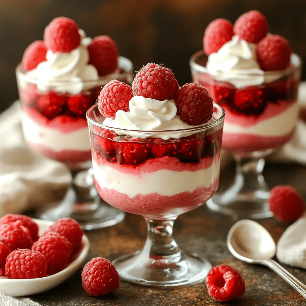 Für Ihre Himbeer-Cheesecake-Mousse benötigen Sie einige leckere Zutaten. Diese sorgen für den tollen Geschmack und die schöne Textur. Hier sind die Hauptbestandteile: - 1 Tasse frische Himbeeren (plus extra für die Garnitur) - 1 Esslöffel Zucker - 225 g Frischkäse, weich gemacht - 60 g Puderzucker - 1 Teelöffel Vanilleextrakt - 240 ml Schlagsahne - 2 Esslöffel Gelatinepulver - 60 ml kaltes Wasser - ½ Teelöffel Zitronensaft Die Zutaten sind einfach zu finden und sehr wichtig. Die Himbeeren geben der Mousse einen frischen und fruchtigen Geschmack. Frischkäse sorgt für die cremige Basis. Der Puderzucker macht die Mousse süß, während der Zitronensaft einen tollen Kontrast bringt. Schlagsahne macht die Textur leicht und luftig. Gelatine hilft der Mousse, gut zu setzen. Frische Himbeeren sind der Star dieses Rezepts. Achten Sie darauf, dass sie rot und saftig sind. Vermeiden Sie Himbeeren mit Druckstellen oder Schimmel. Wenn möglich, kaufen Sie lokale Himbeeren. Diese sind oft frischer und geschmackvoller. Wenn Sie gefrorene Himbeeren verwenden, lassen Sie sie gut auftauen und abtropfen. So bleibt die Mousse schön cremig. Für die Garnitur nutzen Sie am besten die schönsten Himbeeren. Diese machen Ihr Dessert noch ansprechender. Zuerst nehme ich eine kleine Schüssel. Dort gebe ich eine Tasse frische Himbeeren und einen Esslöffel Zucker. Mit einer Gabel zerdrücke ich die Himbeeren leicht. So kann der Saft herauskommen. Ich lasse die Mischung zehn Minuten stehen. Dadurch ziehen die Aromen gut ein. Für die Gelatine nehme ich eine kleine Schüssel. Ich streue zwei Esslöffel Gelatinepulver über 60 ml kaltes Wasser. Ich lasse es fünf Minuten quellen. Dann gebe ich die Schüssel für zehn Sekunden in die Mikrowelle. Die Gelatine muss ganz aufgelöst sein. Danach lasse ich sie kurz abkühlen. Jetzt ist es Zeit für die Cheesecake-Mischung. In einer großen Rührschüssel gebe ich 225 g weichen Frischkäse, 60 g Puderzucker und einen Teelöffel Vanilleextrakt. Ich verrühre alles, bis es glatt und cremig ist. Die Mischung sollte gut aussehen und lecker riechen. Ich füge die vorbereiteten Himbeeren mit dem Saft zur Cheesecake-Mischung hinzu. Jetzt vermenge ich alles gut. In einer anderen Schüssel schlage ich 240 ml Schlagsahne, bis ich weiche Spitzen sehe. Dann hebe ich die geschlagene Sahne vorsichtig unter die Cheesecake-Mischung. So bleibt die Mousse schön luftig. Jetzt kommt die Gelatine und der halbe Teelöffel Zitronensaft in die Mischung. Ich hebe alles vorsichtig unter, bis es gut vermischt ist. Dann fülle ich die Mischung in Serviergläser oder Schalen. Ich stelle sie für mindestens vier Stunden in den Kühlschrank. Dadurch wird die Mousse fest. Vor dem Servieren kann ich die Mousse mit frischen Himbeeren garnieren. Ein Klecks Schlagsahne macht das Dessert noch besser. Ich empfehle, die Mousse kalt zu genießen. So schmeckt sie am besten. Für das gesamte Rezept schau dir die [Full Recipe] an. Die Konsistenz der Mousse ist wichtig. Sie sollte leicht und cremig sein. Hier sind einige Tipps, um dies zu erreichen: - Verwende frische Himbeeren. Sie geben mehr Geschmack und eine bessere Textur. - Achte darauf, dass der Frischkäse weich ist. Das hilft, eine glatte Mischung zu bekommen. - Schlage die Sahne nicht zu fest. Weiche Spitzen sind ideal. Das Schlagen der Sahne ist ein entscheidender Schritt. Hier sind meine Tipps: - Stelle sicher, dass die Schüssel und die Rührgeräte kalt sind. Kalte Utensilien helfen, die Sahne besser zu schlagen. - Beginne mit niedriger Geschwindigkeit. Erhöhe die Geschwindigkeit langsam, um die besten Ergebnisse zu erzielen. - Achte darauf, dass die Sahne nicht übergeschlagen wird. Sie sollte luftig bleiben, nicht klumpig. Gelatine kann tricky sein. Hier sind Fehler, die du vermeiden solltest: - Lass die Gelatine nicht zu lange quellen. Fünf Minuten sind genug. - Erhitze die Gelatine nicht zu stark. Sie sollte nur leicht erwärmt werden, um sich aufzulösen. - Lass die Gelatine abkühlen, bevor du sie zur Mischung gibst. Das verhindert, dass die Sahne schmilzt. Mit diesen Tipps gelingt deine Himbeer-Cheesecake-Mousse perfekt. Für das genaue Rezept, schau dir die Full Recipe an. {{image_4}} Wenn du Himbeeren nicht magst oder sie nicht findest, gibt es viele tolle Alternativen. Erdbeeren sind eine süße Wahl. Du kannst auch Blaubeeren oder Brombeeren verwenden. Diese Beeren passen super zu der cremigen Cheesecake-Mischung. Wenn du etwas Exotisches möchtest, probiere Mango oder Ananas. Diese Früchte bringen einen frischen Geschmack, der die Mousse aufregend macht. Die Mousse ist von Natur aus glutenfrei. Du musst nur sicherstellen, dass alle Zutaten, die du verwendest, glutenfrei sind. Achte besonders beim Puderzucker und der Gelatine darauf. Diese Produkte sind oft glutenfrei, aber es ist gut, die Etiketten zu prüfen. So kannst du sicher sein, dass deine Gäste eine sichere und leckere Nachspeise genießen können. Du kannst die Mousse ganz einfach aufpeppen. Füge etwas Zitronenschale hinzu, um Frische zu bringen. Schokolade ist auch eine gute Idee. Schmelze dunkle Schokolade und mische sie in die Cheesecake-Mischung. Für Toppings kannst du gehackte Nüsse oder Kokosraspeln verwenden. Diese geben der Mousse eine knusprige Textur. Frische Minze als Garnitur macht alles noch schöner. Du kannst auch einen Esslöffel Karamell oder Schokoladensauce darüber träufeln. Das wird sicher allen gefallen! Wenn du mehr über die Zubereitung erfahren möchtest, schau dir das Full Recipe an. Die Himbeer-Cheesecake-Mousse muss kühl gelagert werden. Verwende einen luftdichten Behälter, um sie frisch zu halten. So bleibt die Mousse lecker und behält ihre fluffige Textur. Stelle sicher, dass der Behälter gut verschlossen ist. Dies schützt die Mousse vor anderen Gerüchen im Kühlschrank. Im Kühlschrank bleibt die Mousse etwa 3 bis 4 Tage frisch. Nach dieser Zeit kann die Qualität sinken. Achte darauf, die Mousse vor dem Servieren zu probieren. Wenn sie komisch riecht oder die Textur sich verändert hat, ist es besser, sie wegzuwerfen. Die Himbeer-Cheesecake-Mousse sollte nicht aufgewärmt werden. Die Luftigkeit geht verloren, und die Mousse wird wässrig. Du kannst Reste jedoch in Desserts verwenden. Füge die Mousse zu anderen Süßspeisen hinzu oder genieße sie einfach so. Wenn du die Mousse wiederverwenden möchtest, achte darauf, sie frisch zu halten und gut zu lagern. Die Vorbereitung der Himbeer-Cheesecake-Mousse dauert etwa 20 Minuten. Danach muss die Mousse für mindestens 4 Stunden kühlen. Ingesamt ist es also eine tolle Mischung aus schneller Zubereitung und Geduld. Dies gibt dir Zeit, andere Dinge zu erledigen oder einfach zu entspannen. Ja, du kannst andere Früchte verwenden. Erdbeeren, Blaubeeren oder sogar Pfirsiche passen gut. Achte darauf, dass die Früchte frisch sind. Wenn du gefrorene Früchte nimmst, lasse sie vorher auftauen und abtropfen. So bleibt die Mousse schön cremig. Wenn du keine Gelatine verwenden möchtest, probiere Agar-Agar. Es ist pflanzlich und eignet sich gut für Mousse. Du musst es jedoch anders zubereiten. Lese die Anleitung auf der Verpackung, um die richtige Menge zu finden. Alternativ kannst du auch Puddingpulver verwenden, um die Mousse zu festigen. In diesem Artikel haben wir die wichtigen Zutaten für Himbeer-Cheesecake-Mousse besprochen. Wir haben Schritt-für-Schritt-Anleitungen für die Zubereitung gegeben. Außerdem habe ich Ihnen Tipps für die perfekte Konsistenz und mögliche Variationen gezeigt. Das macht es einfach, eine leckere Mousse zu kreieren. Nutzen Sie frische Zutaten und probieren Sie verschiedene Früchte. Genießen Sie die Freude, selbst gute Desserts zu machen!